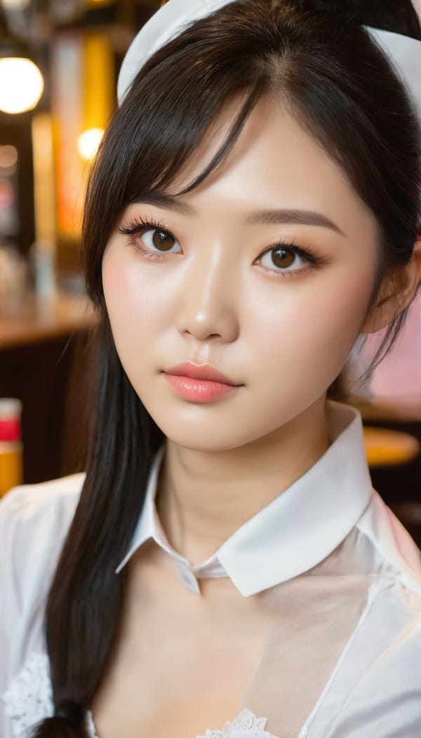 Tags: 21872187, SDXL
{"3": {"inputs": {"seed": 952352359812244, "steps": 32, "cfg": 5.75, "sampler_name": "dpmpp_2m", "scheduler": "karras", "denoise": 1.0, "model": ["27", 0], "positive": ["6", 0], "negative": ["7", 0], "latent_image": ["5", 0]}, "class_type": "KSampler"}, "4": {"inputs": {"ckpt_name": "juggernautxl.safetensors"}, "class_type": "CheckpointLoaderSimple"}, "5": {"inputs": {"width": 768, "height": 1344, "batch_size": 1}, "class_type": "EmptyLatentImage"}, "6": {"inputs": {"text": "25 year old girl, (chinese:1.04), (korean:1.03), (ukrainian:0.97), (temptress:1.12), (double eyelids:1.12), (idol:0.98), (detailed face:1.14), (eyelashes:1.10), (seductive facial expression:1.05), (seductive pose:1.12), (sexy lips:0.98), (slim:1.09), (blush:0.99), (beautiful eyes:1.11), (pale skin:1.13), (cute:1.13), (on all fours:1.04), (spreading ass cheeks:1.10), (from behind:1.13), (backboob:0.98), (a waitress in uniform:1.11) working at a restaurant, (textured skin:1.07), (RAW:1.03), (candid cinema:1.05), (soft lighting:1.04), (natural looking skin:1.08), (portra:1.01), (skin fuzz:1.05), (detailed skin:1.05), (film:1.03)", "clip": ["27", 1]}, "class_type": "CLIPTextEncode"}, "7": {"inputs": {"text": "(open mouth:1.14), (low resolution:1.06), (distorted:1.12), (twisted:1.12), (worst quality:1.13), (bad hands:1.09), (watermark:1.12)", "clip": ["27", 1]}, "class_type": "CLIPTextEncode"}, "8": {"inputs": {"samples": ["3", 0], "vae": ["4", 2]}, "class_type": "VAEDecode"}, "25": {"inputs": {"lora_name": "nudify_xl.safetensors", "strength_model": 0.39, "strength_clip": 0.02, "model": ["4", 0], "clip": ["4", 1]}, "class_type": "LoraLoader"}, "26": {"inputs": {"lora_name": "shirtlift_SDXL_v2.safetensors", "strength_model": 0.14, "strength_clip": 0.12, "model": ["25", 0], "clip": ["25", 1]}, "class_type": "LoraLoader"}, "27": {"inputs": {"lora_name": "PerfectEyesXL.safetensors", "strength_model": 0.03, "strength_clip": 0.15, "model": ["26", 0], "clip": ["26", 1]}, "class_type": "LoraLoader"}, "30": {"inputs": {"model_name": "4x_NMKD-Superscale-SP_178000_G.pth"}, "class_type": "UpscaleModelLoader"}, "31": {"inputs": {"upscale_model": ["30", 0], "image": ["8", 0]}, "class_type": "ImageUpscaleWithModel"}, "32": {"inputs": {"upscale_method": "lanczos", "scale_by": 0.5, "image": ["31", 0]}, "class_type": "ImageScaleBy"}, "33": {"inputs": {"pixels": ["32", 0], "vae": ["4", 2]}, "class_type": "VAEEncode"}, "34": {"inputs": {"seed": 952352359812244, "steps": 32, "cfg": 5.75, "sampler_name": "dpmpp_2m", "scheduler": "karras", "denoise": 0.3, "model": ["27", 0], "positive": ["6", 0], "negative": ["7", 0], "latent_image": ["33", 0]}, "class_type": "KSampler"}, "36": {"inputs": {"samples": ["34", 0], "vae": ["4", 2]}, "class_type": "VAEDecode"}, "39": {"inputs": {"filename_prefix": "comfyapi-1731997676458", "images": ["36", 0]}, "class_type": "SaveImage"}}