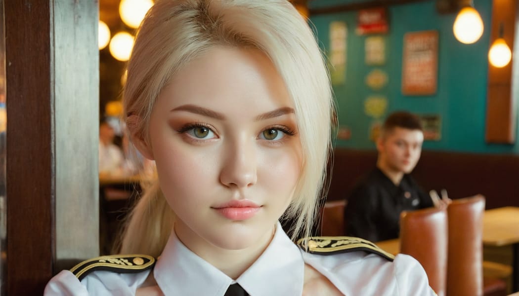 Tags: 21872187, SDXL
{"3": {"inputs": {"seed": 753533255799018, "steps": 64, "cfg": 6.09, "sampler_name": "dpmpp_2m", "scheduler": "karras", "denoise": 1.0, "model": ["27", 0], "positive": ["6", 0], "negative": ["7", 0], "latent_image": ["5", 0]}, "class_type": "KSampler"}, "4": {"inputs": {"ckpt_name": "juggernautxl.safetensors"}, "class_type": "CheckpointLoaderSimple"}, "5": {"inputs": {"width": 1344, "height": 768, "batch_size": 1}, "class_type": "EmptyLatentImage"}, "6": {"inputs": {"text": "21 year old girl, (ukrainian:1.07), (detailed face:1.00), (seductive facial expression:1.11), (double eyelids:0.98), (sexy lips:1.09), (blush:1.00), (pale skin:1.03), (temptress:1.04), (idol:0.99), (beautiful eyes:1.01), (cute:0.96), (slim:0.96), (eyelashes:0.95), (seductive pose:0.98), (in a seductive pose:1.11), (large perky breasts:1.10), (cleavage:1.01), (thigh gap:0.96), (a waitress in uniform:1.11) working at a restaurant, (candid cinema:1.04), (detailed skin:1.01), (soft lighting:1.02), (film:1.02), (textured skin:1.03), (RAW:1.02), (portra:1.07), (natural looking skin:1.02), (skin fuzz:1.05)", "clip": ["27", 1]}, "class_type": "CLIPTextEncode"}, "7": {"inputs": {"text": "(twisted:1.09), (distorted:1.14), (open mouth:1.13), (low resolution:1.13), (watermark:1.05), (worst quality:1.09), (bad hands:1.13)", "clip": ["27", 1]}, "class_type": "CLIPTextEncode"}, "8": {"inputs": {"samples": ["3", 0], "vae": ["4", 2]}, "class_type": "VAEDecode"}, "25": {"inputs": {"lora_name": "nudify_xl.safetensors", "strength_model": 0.01, "strength_clip": 0.08, "model": ["4", 0], "clip": ["4", 1]}, "class_type": "LoraLoader"}, "26": {"inputs": {"lora_name": "shirtlift_SDXL_v2.safetensors", "strength_model": 0.18, "strength_clip": 0.03, "model": ["25", 0], "clip": ["25", 1]}, "class_type": "LoraLoader"}, "27": {"inputs": {"lora_name": "PerfectEyesXL.safetensors", "strength_model": 0.19, "strength_clip": 0.0, "model": ["26", 0], "clip": ["26", 1]}, "class_type": "LoraLoader"}, "30": {"inputs": {"model_name": "4x_NMKD-Superscale-SP_178000_G.pth"}, "class_type": "UpscaleModelLoader"}, "31": {"inputs": {"upscale_model": ["30", 0], "image": ["8", 0]}, "class_type": "ImageUpscaleWithModel"}, "32": {"inputs": {"upscale_method": "lanczos", "scale_by": 0.5, "image": ["31", 0]}, "class_type": "ImageScaleBy"}, "33": {"inputs": {"pixels": ["32", 0], "vae": ["4", 2]}, "class_type": "VAEEncode"}, "34": {"inputs": {"seed": 753533255799018, "steps": 64, "cfg": 6.09, "sampler_name": "dpmpp_2m", "scheduler": "karras", "denoise": 0.3, "model": ["27", 0], "positive": ["6", 0], "negative": ["7", 0], "latent_image": ["33", 0]}, "class_type": "KSampler"}, "36": {"inputs": {"samples": ["34", 0], "vae": ["4", 2]}, "class_type": "VAEDecode"}, "39": {"inputs": {"filename_prefix": "comfyapi-1725088006968", "images": ["36", 0]}, "class_type": "SaveImage"}}