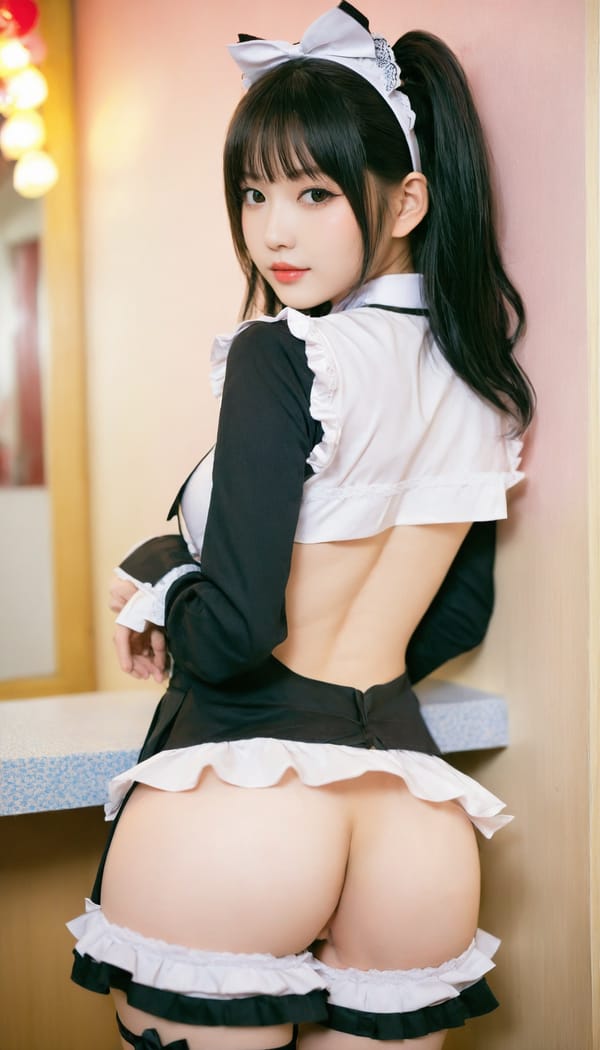 Tags: 21872187, SDXL
{"3": {"inputs": {"seed": 472057975392060, "steps": 32, "cfg": 6.36, "sampler_name": "dpmpp_2m", "scheduler": "karras", "denoise": 1.0, "model": ["27", 0], "positive": ["6", 0], "negative": ["7", 0], "latent_image": ["5", 0]}, "class_type": "KSampler"}, "4": {"inputs": {"ckpt_name": "helloworldxl.safetensors"}, "class_type": "CheckpointLoaderSimple"}, "5": {"inputs": {"width": 768, "height": 1344, "batch_size": 1}, "class_type": "EmptyLatentImage"}, "6": {"inputs": {"text": "21 year old girl, (chinese:1.07), (eyelashes:0.97), (cute:1.09), (sexy lips:1.14), (beautiful eyes:1.00), (double eyelids:1.06), (seductive pose:1.04), (idol:1.01), (pale skin:0.97), (seductive facial expression:1.14), (slim:1.03), (blush:1.02), (detailed face:1.00), (perky ass:1.04), (exposed ass:1.03), (looking back:1.06), (sexy ass:0.97), (thigh gap:1.05), in a (skimpy maid costume:1.07) working at a maid cafe, choker, bowtie, headband, pleated skirt, (detailed skin:1.00), (soft lighting:1.09), (candid cinema:1.03), (skin fuzz:1.08), (film:1.09), (natural looking skin:1.04), (RAW:1.00), (portra:1.07), (textured skin:1.05)", "clip": ["27", 1]}, "class_type": "CLIPTextEncode"}, "7": {"inputs": {"text": "(low resolution:1.08), (twisted:1.08), (distorted:1.08), (watermark:1.07), (bad hands:1.12), (worst quality:1.06), (open mouth:1.07)", "clip": ["27", 1]}, "class_type": "CLIPTextEncode"}, "8": {"inputs": {"samples": ["3", 0], "vae": ["4", 2]}, "class_type": "VAEDecode"}, "25": {"inputs": {"lora_name": "nudify_xl.safetensors", "strength_model": 0.22, "strength_clip": 0.38, "model": ["4", 0], "clip": ["4", 1]}, "class_type": "LoraLoader"}, "26": {"inputs": {"lora_name": "shirtlift_SDXL_v2.safetensors", "strength_model": 0.12, "strength_clip": 0.06, "model": ["25", 0], "clip": ["25", 1]}, "class_type": "LoraLoader"}, "27": {"inputs": {"lora_name": "PerfectEyesXL.safetensors", "strength_model": 0.19, "strength_clip": 0.03, "model": ["26", 0], "clip": ["26", 1]}, "class_type": "LoraLoader"}, "30": {"inputs": {"model_name": "4x_NMKD-Superscale-SP_178000_G.pth"}, "class_type": "UpscaleModelLoader"}, "31": {"inputs": {"upscale_model": ["30", 0], "image": ["8", 0]}, "class_type": "ImageUpscaleWithModel"}, "32": {"inputs": {"upscale_method": "lanczos", "scale_by": 0.5, "image": ["31", 0]}, "class_type": "ImageScaleBy"}, "33": {"inputs": {"pixels": ["32", 0], "vae": ["4", 2]}, "class_type": "VAEEncode"}, "34": {"inputs": {"seed": 472057975392060, "steps": 32, "cfg": 6.36, "sampler_name": "dpmpp_2m", "scheduler": "karras", "denoise": 0.3, "model": ["27", 0], "positive": ["6", 0], "negative": ["7", 0], "latent_image": ["33", 0]}, "class_type": "KSampler"}, "36": {"inputs": {"samples": ["34", 0], "vae": ["4", 2]}, "class_type": "VAEDecode"}, "39": {"inputs": {"filename_prefix": "comfyapi-1714351736540", "images": ["36", 0]}, "class_type": "SaveImage"}}