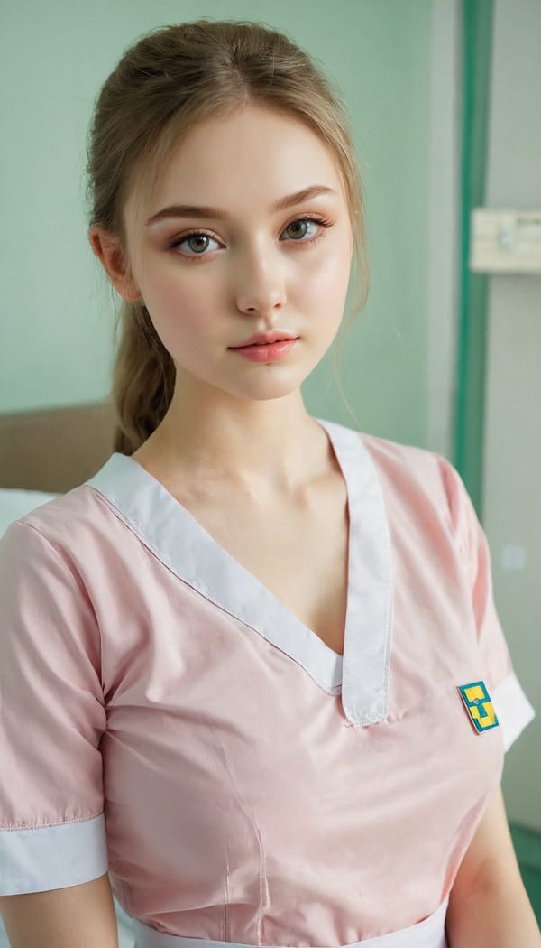 Tags: 21872187, SDXL
{"3": {"inputs": {"seed": 853986842288067, "steps": 32, "cfg": 5.12, "sampler_name": "dpmpp_2m", "scheduler": "karras", "denoise": 1.0, "model": ["27", 0], "positive": ["6", 0], "negative": ["7", 0], "latent_image": ["5", 0]}, "class_type": "KSampler"}, "4": {"inputs": {"ckpt_name": "juggernautxl.safetensors"}, "class_type": "CheckpointLoaderSimple"}, "5": {"inputs": {"width": 768, "height": 1344, "batch_size": 1}, "class_type": "EmptyLatentImage"}, "6": {"inputs": {"text": "18 year old girl, (ukrainian:1.07), (russian:0.97), (temptress:1.03), (slim:1.13), (beautiful eyes:0.98), (blush:1.05), (pale skin:1.08), (cute:1.06), (idol:1.13), (sexy lips:1.03), (seductive facial expression:1.10), (eyelashes:0.97), (seductive pose:0.95), (detailed face:1.10), (double eyelids:1.02), (in a seductive pose:1.05), (large perky breasts:0.95), (cleavage:0.95), (thigh gap:1.05), (nurse in uniform:1.05) working in a hospital ward, (textured skin:1.02), (portra:1.07), (natural looking skin:1.03), (skin fuzz:1.07), (detailed skin:1.09), (soft lighting:1.05), (RAW:1.09), (candid cinema:1.03), (film:1.02)", "clip": ["27", 1]}, "class_type": "CLIPTextEncode"}, "7": {"inputs": {"text": "(low resolution:1.11), (twisted:1.14), (bad hands:1.05), (worst quality:1.13), (watermark:1.12), (open mouth:1.09), (distorted:1.10)", "clip": ["27", 1]}, "class_type": "CLIPTextEncode"}, "8": {"inputs": {"samples": ["3", 0], "vae": ["4", 2]}, "class_type": "VAEDecode"}, "25": {"inputs": {"lora_name": "nudify_xl.safetensors", "strength_model": 0.04, "strength_clip": 0.29, "model": ["4", 0], "clip": ["4", 1]}, "class_type": "LoraLoader"}, "26": {"inputs": {"lora_name": "shirtlift_SDXL_v2.safetensors", "strength_model": 0.08, "strength_clip": 0.15, "model": ["25", 0], "clip": ["25", 1]}, "class_type": "LoraLoader"}, "27": {"inputs": {"lora_name": "PerfectEyesXL.safetensors", "strength_model": 0.12, "strength_clip": 0.18, "model": ["26", 0], "clip": ["26", 1]}, "class_type": "LoraLoader"}, "30": {"inputs": {"model_name": "4x_NMKD-Superscale-SP_178000_G.pth"}, "class_type": "UpscaleModelLoader"}, "31": {"inputs": {"upscale_model": ["30", 0], "image": ["8", 0]}, "class_type": "ImageUpscaleWithModel"}, "32": {"inputs": {"upscale_method": "lanczos", "scale_by": 0.5, "image": ["31", 0]}, "class_type": "ImageScaleBy"}, "33": {"inputs": {"pixels": ["32", 0], "vae": ["4", 2]}, "class_type": "VAEEncode"}, "34": {"inputs": {"seed": 853986842288067, "steps": 32, "cfg": 5.12, "sampler_name": "dpmpp_2m", "scheduler": "karras", "denoise": 0.3, "model": ["27", 0], "positive": ["6", 0], "negative": ["7", 0], "latent_image": ["33", 0]}, "class_type": "KSampler"}, "36": {"inputs": {"samples": ["34", 0], "vae": ["4", 2]}, "class_type": "VAEDecode"}, "39": {"inputs": {"filename_prefix": "comfyapi-1725178872767", "images": ["36", 0]}, "class_type": "SaveImage"}}