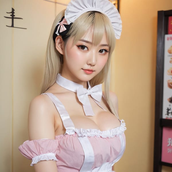 Tags: 21872187, SDXL
{"3": {"inputs": {"seed": 817027093294817, "steps": 32, "cfg": 7.72, "sampler_name": "dpmpp_2m", "scheduler": "karras", "denoise": 1.0, "model": ["27", 0], "positive": ["6", 0], "negative": ["7", 0], "latent_image": ["5", 0]}, "class_type": "KSampler"}, "4": {"inputs": {"ckpt_name": "juggernautxl.safetensors"}, "class_type": "CheckpointLoaderSimple"}, "5": {"inputs": {"width": 1024, "height": 1024, "batch_size": 1}, "class_type": "EmptyLatentImage"}, "6": {"inputs": {"text": "23 year old girl, (japanese:0.95), (temptress:1.04), (slim:1.00), (sexy lips:1.09), (cute:0.99), (seductive pose:0.96), (pale skin:1.07), (eyelashes:1.05), (blush:1.14), (double eyelids:1.04), (detailed face:0.99), (beautiful eyes:1.08), (in a seductive pose:1.01), (large perky breasts:1.14), (cleavage:1.05), (thigh gap:1.04), in a (skimpy maid costume:1.14) working at a maid cafe, choker, bowtie, headband, pleated skirt, (soft lighting:1.04), (natural looking skin:1.07), (candid cinema:1.05), (film:1.03), (skin fuzz:1.03), (textured skin:1.08), (detailed skin:1.03), (RAW:1.09), (portra:1.09)", "clip": ["27", 1]}, "class_type": "CLIPTextEncode"}, "7": {"inputs": {"text": "(twisted:1.13), (distorted:1.10), (low resolution:1.09), (bad hands:1.13), (open mouth:1.11), (worst quality:1.08), (watermark:1.05)", "clip": ["27", 1]}, "class_type": "CLIPTextEncode"}, "8": {"inputs": {"samples": ["3", 0], "vae": ["4", 2]}, "class_type": "VAEDecode"}, "25": {"inputs": {"lora_name": "nudify_xl.safetensors", "strength_model": 0.25, "strength_clip": 0.23, "model": ["4", 0], "clip": ["4", 1]}, "class_type": "LoraLoader"}, "26": {"inputs": {"lora_name": "shirtlift_SDXL_v2.safetensors", "strength_model": 0.0, "strength_clip": 0.14, "model": ["25", 0], "clip": ["25", 1]}, "class_type": "LoraLoader"}, "27": {"inputs": {"lora_name": "PerfectEyesXL.safetensors", "strength_model": 0.05, "strength_clip": 0.19, "model": ["26", 0], "clip": ["26", 1]}, "class_type": "LoraLoader"}, "30": {"inputs": {"model_name": "4x_NMKD-Superscale-SP_178000_G.pth"}, "class_type": "UpscaleModelLoader"}, "31": {"inputs": {"upscale_model": ["30", 0], "image": ["8", 0]}, "class_type": "ImageUpscaleWithModel"}, "32": {"inputs": {"upscale_method": "lanczos", "scale_by": 0.5, "image": ["31", 0]}, "class_type": "ImageScaleBy"}, "33": {"inputs": {"pixels": ["32", 0], "vae": ["4", 2]}, "class_type": "VAEEncode"}, "34": {"inputs": {"seed": 817027093294817, "steps": 32, "cfg": 7.72, "sampler_name": "dpmpp_2m", "scheduler": "karras", "denoise": 0.3, "model": ["27", 0], "positive": ["6", 0], "negative": ["7", 0], "latent_image": ["33", 0]}, "class_type": "KSampler"}, "36": {"inputs": {"samples": ["34", 0], "vae": ["4", 2]}, "class_type": "VAEDecode"}, "39": {"inputs": {"filename_prefix": "comfyapi-1732666393798", "images": ["36", 0]}, "class_type": "SaveImage"}}