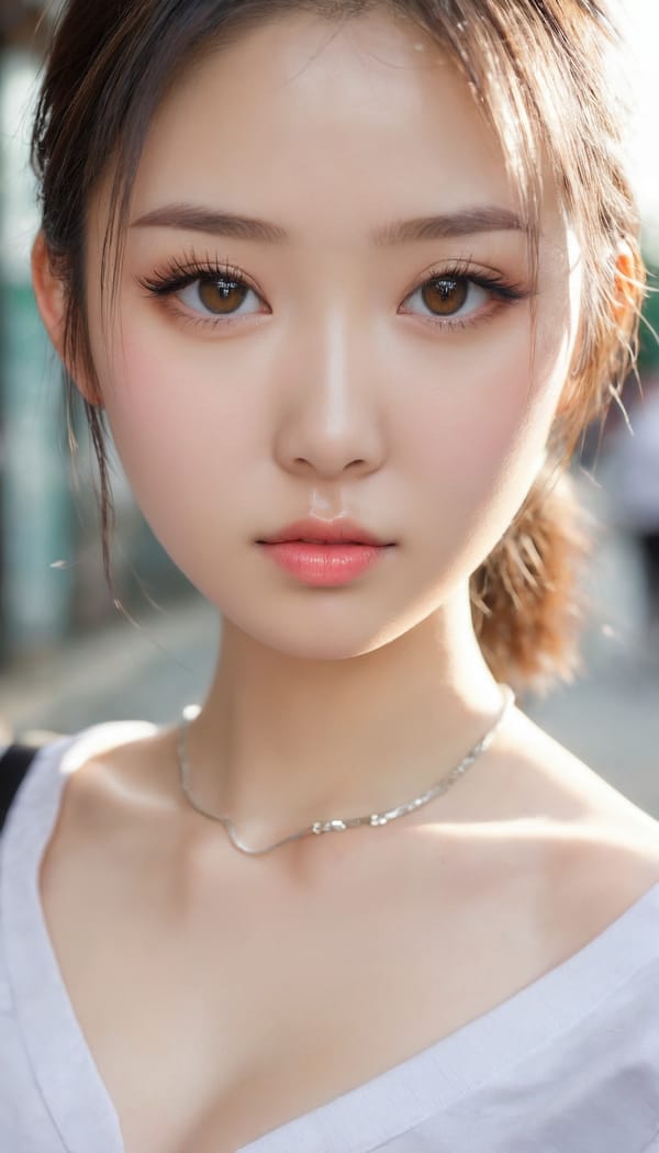 Tags: 21872187, SDXL
{"3": {"inputs": {"seed": 746646607931133, "steps": 64, "cfg": 5.12, "sampler_name": "dpmpp_2m", "scheduler": "karras", "denoise": 1.0, "model": ["27", 0], "positive": ["6", 0], "negative": ["7", 0], "latent_image": ["5", 0]}, "class_type": "KSampler"}, "4": {"inputs": {"ckpt_name": "juggernautxl.safetensors"}, "class_type": "CheckpointLoaderSimple"}, "5": {"inputs": {"width": 768, "height": 1344, "batch_size": 1}, "class_type": "EmptyLatentImage"}, "6": {"inputs": {"text": "19 year old girl, (taiwanese:1.02), (russian:1.08), (slim:1.03), (detailed face:1.02), (idol:1.12), (temptress:0.96), (blush:1.04), (beautiful eyes:1.12), (sexy lips:1.08), (seductive facial expression:1.04), (pale skin:1.10), (seductive pose:0.97), (double eyelids:1.13), (eyelashes:1.04), (cute:0.98), (in a seductive pose:1.00), (large perky breasts:1.14), (cleavage:1.09), (thigh gap:1.11), (school uniform:1.08), choker, busy street, (textured skin:1.08), (RAW:1.07), (film:1.08), (skin fuzz:1.08), (detailed skin:1.03), (natural looking skin:1.05), (soft lighting:1.03), (candid cinema:1.08)", "clip": ["27", 1]}, "class_type": "CLIPTextEncode"}, "7": {"inputs": {"text": "(low resolution:1.13), (bad hands:1.10), (watermark:1.07), (distorted:1.11), (worst quality:1.10), (open mouth:1.14), (twisted:1.12)", "clip": ["27", 1]}, "class_type": "CLIPTextEncode"}, "8": {"inputs": {"samples": ["3", 0], "vae": ["4", 2]}, "class_type": "VAEDecode"}, "25": {"inputs": {"lora_name": "nudify_xl.safetensors", "strength_model": 0.07, "strength_clip": 0.18, "model": ["4", 0], "clip": ["4", 1]}, "class_type": "LoraLoader"}, "26": {"inputs": {"lora_name": "shirtlift_SDXL_v2.safetensors", "strength_model": 0.1, "strength_clip": 0.01, "model": ["25", 0], "clip": ["25", 1]}, "class_type": "LoraLoader"}, "27": {"inputs": {"lora_name": "PerfectEyesXL.safetensors", "strength_model": 0.09, "strength_clip": 0.17, "model": ["26", 0], "clip": ["26", 1]}, "class_type": "LoraLoader"}, "30": {"inputs": {"model_name": "4x_NMKD-Superscale-SP_178000_G.pth"}, "class_type": "UpscaleModelLoader"}, "31": {"inputs": {"upscale_model": ["30", 0], "image": ["8", 0]}, "class_type": "ImageUpscaleWithModel"}, "32": {"inputs": {"upscale_method": "lanczos", "scale_by": 0.5, "image": ["31", 0]}, "class_type": "ImageScaleBy"}, "33": {"inputs": {"pixels": ["32", 0], "vae": ["4", 2]}, "class_type": "VAEEncode"}, "34": {"inputs": {"seed": 746646607931133, "steps": 64, "cfg": 5.12, "sampler_name": "dpmpp_2m", "scheduler": "karras", "denoise": 0.3, "model": ["27", 0], "positive": ["6", 0], "negative": ["7", 0], "latent_image": ["33", 0]}, "class_type": "KSampler"}, "36": {"inputs": {"samples": ["34", 0], "vae": ["4", 2]}, "class_type": "VAEDecode"}, "39": {"inputs": {"filename_prefix": "comfyapi-1713143962355", "images": ["36", 0]}, "class_type": "SaveImage"}}
