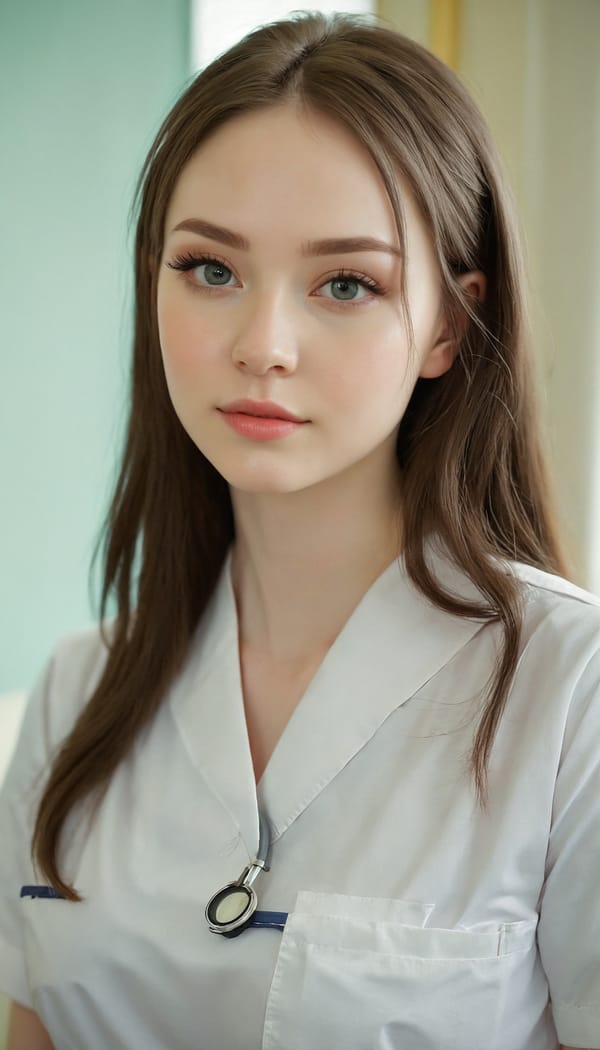 Tags: 21872187, SDXL
{"3": {"inputs": {"seed": 490978696253913, "steps": 64, "cfg": 5.69, "sampler_name": "dpmpp_2m", "scheduler": "karras", "denoise": 1.0, "model": ["27", 0], "positive": ["6", 0], "negative": ["7", 0], "latent_image": ["5", 0]}, "class_type": "KSampler"}, "4": {"inputs": {"ckpt_name": "juggernautxl.safetensors"}, "class_type": "CheckpointLoaderSimple"}, "5": {"inputs": {"width": 768, "height": 1344, "batch_size": 1}, "class_type": "EmptyLatentImage"}, "6": {"inputs": {"text": "26 year old girl, (ukrainian:1.12), (cute:1.14), (pale skin:1.10), (idol:1.07), (eyelashes:1.00), (blush:1.02), (sexy lips:0.95), (detailed face:0.95), (seductive facial expression:1.09), (slim:1.01), (temptress:1.03), (double eyelids:0.99), (beautiful eyes:1.03), (perky ass:1.02), (exposed ass:1.12), (looking back:1.05), (sexy ass:0.96), (thigh gap:1.06), (nurse in uniform:1.09) working in a hospital ward, (natural looking skin:1.09), (candid cinema:1.01), (soft lighting:1.00), (skin fuzz:1.05), (detailed skin:1.00), (RAW:1.09), (film:1.02), (portra:1.07), (textured skin:1.09)", "clip": ["27", 1]}, "class_type": "CLIPTextEncode"}, "7": {"inputs": {"text": "(bad hands:1.11), (low resolution:1.06), (distorted:1.11), (watermark:1.05), (worst quality:1.05), (open mouth:1.10), (twisted:1.12)", "clip": ["27", 1]}, "class_type": "CLIPTextEncode"}, "8": {"inputs": {"samples": ["3", 0], "vae": ["4", 2]}, "class_type": "VAEDecode"}, "25": {"inputs": {"lora_name": "nudify_xl.safetensors", "strength_model": 0.35, "strength_clip": 0.27, "model": ["4", 0], "clip": ["4", 1]}, "class_type": "LoraLoader"}, "26": {"inputs": {"lora_name": "shirtlift_SDXL_v2.safetensors", "strength_model": 0.02, "strength_clip": 0.04, "model": ["25", 0], "clip": ["25", 1]}, "class_type": "LoraLoader"}, "27": {"inputs": {"lora_name": "PerfectEyesXL.safetensors", "strength_model": 0.0, "strength_clip": 0.13, "model": ["26", 0], "clip": ["26", 1]}, "class_type": "LoraLoader"}, "30": {"inputs": {"model_name": "4x_NMKD-Superscale-SP_178000_G.pth"}, "class_type": "UpscaleModelLoader"}, "31": {"inputs": {"upscale_model": ["30", 0], "image": ["8", 0]}, "class_type": "ImageUpscaleWithModel"}, "32": {"inputs": {"upscale_method": "lanczos", "scale_by": 0.5, "image": ["31", 0]}, "class_type": "ImageScaleBy"}, "33": {"inputs": {"pixels": ["32", 0], "vae": ["4", 2]}, "class_type": "VAEEncode"}, "34": {"inputs": {"seed": 490978696253913, "steps": 64, "cfg": 5.69, "sampler_name": "dpmpp_2m", "scheduler": "karras", "denoise": 0.3, "model": ["27", 0], "positive": ["6", 0], "negative": ["7", 0], "latent_image": ["33", 0]}, "class_type": "KSampler"}, "36": {"inputs": {"samples": ["34", 0], "vae": ["4", 2]}, "class_type": "VAEDecode"}, "39": {"inputs": {"filename_prefix": "comfyapi-1725935234599", "images": ["36", 0]}, "class_type": "SaveImage"}}