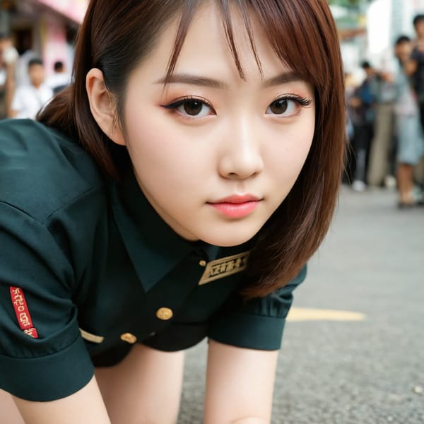 Tags: 21872187, SDXL
{"3": {"inputs": {"seed": 472019220449695, "steps": 64, "cfg": 5.92, "sampler_name": "dpmpp_2m", "scheduler": "karras", "denoise": 1.0, "model": ["27", 0], "positive": ["6", 0], "negative": ["7", 0], "latent_image": ["5", 0]}, "class_type": "KSampler"}, "4": {"inputs": {"ckpt_name": "juggernautXL_v8Rundiffusion.safetensors"}, "class_type": "CheckpointLoaderSimple"}, "5": {"inputs": {"width": 1024, "height": 1024, "batch_size": 1}, "class_type": "EmptyLatentImage"}, "6": {"inputs": {"text": "26 year old girl, (taiwanese:1.02), (blush:1.04), (seductive facial expression:1.07), (sexy lips:1.10), (double eyelids:1.05), (seductive pose:1.07), (temptress:0.99), (pale skin:0.95), (detailed face:1.06), (beautiful eyes:1.10), (slim:1.04), (eyelashes:1.12), (cute:0.95), (on all fours:1.10), (spreading ass cheeks:1.05), (from behind:1.00), (backboob:1.01), (school uniform:0.97), choker, busy street, (detailed skin:1.09), (soft lighting:1.00), (candid cinema:1.09), (skin fuzz:1.02), (portra:1.08), (film:1.07), (natural looking skin:1.07), (textured skin:1.02), (RAW:1.07)", "clip": ["27", 1]}, "class_type": "CLIPTextEncode"}, "7": {"inputs": {"text": "(watermark:1.05), (open mouth:1.10), (worst quality:1.10), (distorted:1.11), (low resolution:1.09), (bad hands:1.05), (twisted:1.11)", "clip": ["27", 1]}, "class_type": "CLIPTextEncode"}, "8": {"inputs": {"samples": ["3", 0], "vae": ["4", 2]}, "class_type": "VAEDecode"}, "25": {"inputs": {"lora_name": "nudify_xl.safetensors", "strength_model": 0.15, "strength_clip": 0.21, "model": ["4", 0], "clip": ["4", 1]}, "class_type": "LoraLoader"}, "26": {"inputs": {"lora_name": "shirtlift_SDXL_v2.safetensors", "strength_model": 0.07, "strength_clip": 0.05, "model": ["25", 0], "clip": ["25", 1]}, "class_type": "LoraLoader"}, "27": {"inputs": {"lora_name": "PerfectEyesXL.safetensors", "strength_model": 0.01, "strength_clip": 0.17, "model": ["26", 0], "clip": ["26", 1]}, "class_type": "LoraLoader"}, "30": {"inputs": {"model_name": "4x_NMKD-Superscale-SP_178000_G.pth"}, "class_type": "UpscaleModelLoader"}, "31": {"inputs": {"upscale_model": ["30", 0], "image": ["8", 0]}, "class_type": "ImageUpscaleWithModel"}, "32": {"inputs": {"upscale_method": "lanczos", "scale_by": 0.5, "image": ["31", 0]}, "class_type": "ImageScaleBy"}, "33": {"inputs": {"pixels": ["32", 0], "vae": ["4", 2]}, "class_type": "VAEEncode"}, "34": {"inputs": {"seed": 472019220449695, "steps": 64, "cfg": 5.92, "sampler_name": "dpmpp_2m", "scheduler": "karras", "denoise": 0.3, "model": ["27", 0], "positive": ["6", 0], "negative": ["7", 0], "latent_image": ["33", 0]}, "class_type": "KSampler"}, "36": {"inputs": {"samples": ["34", 0], "vae": ["4", 2]}, "class_type": "VAEDecode"}, "39": {"inputs": {"filename_prefix": "comfyapi-1708142456172", "images": ["36", 0]}, "class_type": "SaveImage"}}