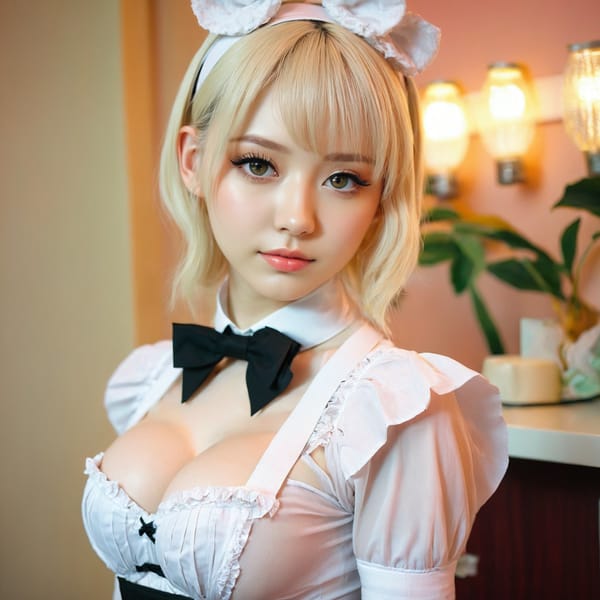 Tags: 21872187, SDXL
{"3": {"inputs": {"seed": 639171655853258, "steps": 64, "cfg": 7.26, "sampler_name": "dpmpp_2m", "scheduler": "karras", "denoise": 1.0, "model": ["27", 0], "positive": ["6", 0], "negative": ["7", 0], "latent_image": ["5", 0]}, "class_type": "KSampler"}, "4": {"inputs": {"ckpt_name": "juggernautxl.safetensors"}, "class_type": "CheckpointLoaderSimple"}, "5": {"inputs": {"width": 1024, "height": 1024, "batch_size": 1}, "class_type": "EmptyLatentImage"}, "6": {"inputs": {"text": "21 year old girl, (seductive pose:1.07), (beautiful eyes:1.13), (cute:1.06), (eyelashes:1.04), (pale skin:0.97), (seductive facial expression:1.04), (sexy lips:0.99), (idol:1.10), (slim:0.97), (temptress:1.00), (detailed face:1.06), (double eyelids:1.06), (blush:0.98), (on all fours:1.10), (spreading ass cheeks:0.98), (from behind:0.95), (backboob:1.07), in a (skimpy maid costume:1.03) working at a maid cafe, choker, bowtie, headband, pleated skirt, (soft lighting:1.04), (textured skin:1.05), (candid cinema:1.00), (RAW:1.08), (natural looking skin:1.07), (portra:1.07), (detailed skin:1.02), (film:1.04), (skin fuzz:1.01)", "clip": ["27", 1]}, "class_type": "CLIPTextEncode"}, "7": {"inputs": {"text": "(watermark:1.14), (worst quality:1.13), (bad hands:1.09), (distorted:1.11), (twisted:1.11), (open mouth:1.14), (low resolution:1.07)", "clip": ["27", 1]}, "class_type": "CLIPTextEncode"}, "8": {"inputs": {"samples": ["3", 0], "vae": ["4", 2]}, "class_type": "VAEDecode"}, "25": {"inputs": {"lora_name": "nudify_xl.safetensors", "strength_model": 0.18, "strength_clip": 0.35, "model": ["4", 0], "clip": ["4", 1]}, "class_type": "LoraLoader"}, "26": {"inputs": {"lora_name": "shirtlift_SDXL_v2.safetensors", "strength_model": 0.01, "strength_clip": 0.07, "model": ["25", 0], "clip": ["25", 1]}, "class_type": "LoraLoader"}, "27": {"inputs": {"lora_name": "PerfectEyesXL.safetensors", "strength_model": 0.15, "strength_clip": 0.12, "model": ["26", 0], "clip": ["26", 1]}, "class_type": "LoraLoader"}, "30": {"inputs": {"model_name": "4x_NMKD-Superscale-SP_178000_G.pth"}, "class_type": "UpscaleModelLoader"}, "31": {"inputs": {"upscale_model": ["30", 0], "image": ["8", 0]}, "class_type": "ImageUpscaleWithModel"}, "32": {"inputs": {"upscale_method": "lanczos", "scale_by": 0.5, "image": ["31", 0]}, "class_type": "ImageScaleBy"}, "33": {"inputs": {"pixels": ["32", 0], "vae": ["4", 2]}, "class_type": "VAEEncode"}, "34": {"inputs": {"seed": 639171655853258, "steps": 64, "cfg": 7.26, "sampler_name": "dpmpp_2m", "scheduler": "karras", "denoise": 0.3, "model": ["27", 0], "positive": ["6", 0], "negative": ["7", 0], "latent_image": ["33", 0]}, "class_type": "KSampler"}, "36": {"inputs": {"samples": ["34", 0], "vae": ["4", 2]}, "class_type": "VAEDecode"}, "39": {"inputs": {"filename_prefix": "comfyapi-1727967668041", "images": ["36", 0]}, "class_type": "SaveImage"}}