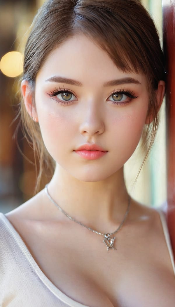 Tags: 21872187, SDXL
{"3": {"inputs": {"seed": 669629170330428, "steps": 64, "cfg": 5.43, "sampler_name": "dpmpp_2m", "scheduler": "karras", "denoise": 1.0, "model": ["27", 0], "positive": ["6", 0], "negative": ["7", 0], "latent_image": ["5", 0]}, "class_type": "KSampler"}, "4": {"inputs": {"ckpt_name": "juggernautxl.safetensors"}, "class_type": "CheckpointLoaderSimple"}, "5": {"inputs": {"width": 768, "height": 1344, "batch_size": 1}, "class_type": "EmptyLatentImage"}, "6": {"inputs": {"text": "23 year old girl, (seductive facial expression:1.03), (beautiful eyes:1.09), (blush:0.96), (temptress:0.99), (idol:1.05), (pale skin:1.01), (cute:1.12), (detailed face:1.01), (seductive pose:0.95), (eyelashes:0.99), (sexy lips:1.12), (double eyelids:0.95), (slim:0.99), (in a seductive pose:1.07), (large perky breasts:1.02), (cleavage:1.06), (thigh gap:1.10), (school uniform:0.95), choker, busy street, (soft lighting:1.06), (RAW:1.09), (skin fuzz:1.04), (textured skin:1.09), (portra:1.08), (candid cinema:1.05), (detailed skin:1.00), (natural looking skin:1.09), (film:1.07)", "clip": ["27", 1]}, "class_type": "CLIPTextEncode"}, "7": {"inputs": {"text": "(bad hands:1.11), (distorted:1.08), (low resolution:1.11), (worst quality:1.07), (open mouth:1.13), (twisted:1.06), (watermark:1.09)", "clip": ["27", 1]}, "class_type": "CLIPTextEncode"}, "8": {"inputs": {"samples": ["3", 0], "vae": ["4", 2]}, "class_type": "VAEDecode"}, "25": {"inputs": {"lora_name": "nudify_xl.safetensors", "strength_model": 0.09, "strength_clip": 0.18, "model": ["4", 0], "clip": ["4", 1]}, "class_type": "LoraLoader"}, "26": {"inputs": {"lora_name": "shirtlift_SDXL_v2.safetensors", "strength_model": 0.06, "strength_clip": 0.0, "model": ["25", 0], "clip": ["25", 1]}, "class_type": "LoraLoader"}, "27": {"inputs": {"lora_name": "PerfectEyesXL.safetensors", "strength_model": 0.18, "strength_clip": 0.06, "model": ["26", 0], "clip": ["26", 1]}, "class_type": "LoraLoader"}, "30": {"inputs": {"model_name": "4x_NMKD-Superscale-SP_178000_G.pth"}, "class_type": "UpscaleModelLoader"}, "31": {"inputs": {"upscale_model": ["30", 0], "image": ["8", 0]}, "class_type": "ImageUpscaleWithModel"}, "32": {"inputs": {"upscale_method": "lanczos", "scale_by": 0.5, "image": ["31", 0]}, "class_type": "ImageScaleBy"}, "33": {"inputs": {"pixels": ["32", 0], "vae": ["4", 2]}, "class_type": "VAEEncode"}, "34": {"inputs": {"seed": 669629170330428, "steps": 64, "cfg": 5.43, "sampler_name": "dpmpp_2m", "scheduler": "karras", "denoise": 0.3, "model": ["27", 0], "positive": ["6", 0], "negative": ["7", 0], "latent_image": ["33", 0]}, "class_type": "KSampler"}, "36": {"inputs": {"samples": ["34", 0], "vae": ["4", 2]}, "class_type": "VAEDecode"}, "39": {"inputs": {"filename_prefix": "comfyapi-1724902175267", "images": ["36", 0]}, "class_type": "SaveImage"}}