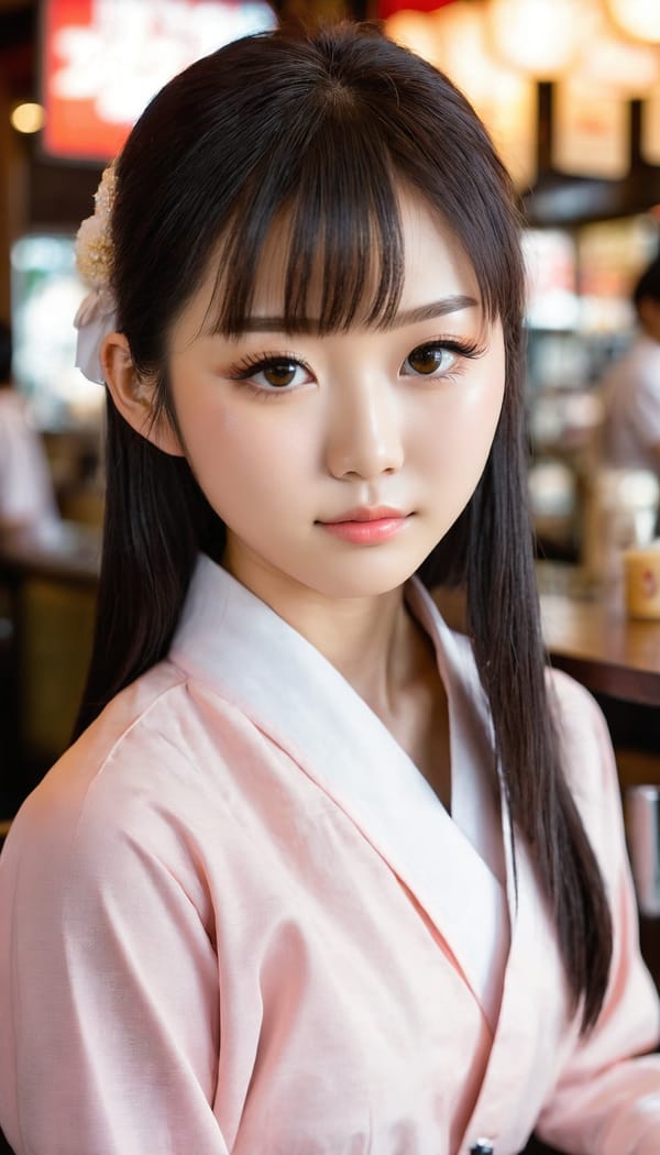 Tags: 21872187, SDXL
{"3": {"inputs": {"seed": 549206918410796, "steps": 32, "cfg": 7.56, "sampler_name": "dpmpp_2m", "scheduler": "karras", "denoise": 1.0, "model": ["27", 0], "positive": ["6", 0], "negative": ["7", 0], "latent_image": ["5", 0]}, "class_type": "KSampler"}, "4": {"inputs": {"ckpt_name": "juggernautxl.safetensors"}, "class_type": "CheckpointLoaderSimple"}, "5": {"inputs": {"width": 768, "height": 1344, "batch_size": 1}, "class_type": "EmptyLatentImage"}, "6": {"inputs": {"text": "20 year old girl, (japanese:1.10), (beautiful eyes:1.01), (detailed face:1.09), (blush:1.12), (eyelashes:1.09), (sexy lips:0.96), (seductive facial expression:1.03), (idol:0.99), (seductive pose:0.95), (slim:0.95), (double eyelids:0.97), (pale skin:0.95), (temptress:1.09), (on all fours:0.96), (spreading ass cheeks:1.05), (from behind:1.12), (backboob:0.99), (a waitress in uniform:0.99) working at a restaurant, (film:1.07), (textured skin:1.04), (RAW:1.07), (portra:1.06), (natural looking skin:1.00), (skin fuzz:1.04), (candid cinema:1.08), (detailed skin:1.03)", "clip": ["27", 1]}, "class_type": "CLIPTextEncode"}, "7": {"inputs": {"text": "(distorted:1.06), (bad hands:1.07), (open mouth:1.09), (twisted:1.10), (worst quality:1.12), (low resolution:1.06), (watermark:1.07)", "clip": ["27", 1]}, "class_type": "CLIPTextEncode"}, "8": {"inputs": {"samples": ["3", 0], "vae": ["4", 2]}, "class_type": "VAEDecode"}, "25": {"inputs": {"lora_name": "nudify_xl.safetensors", "strength_model": 0.01, "strength_clip": 0.24, "model": ["4", 0], "clip": ["4", 1]}, "class_type": "LoraLoader"}, "26": {"inputs": {"lora_name": "shirtlift_SDXL_v2.safetensors", "strength_model": 0.0, "strength_clip": 0.18, "model": ["25", 0], "clip": ["25", 1]}, "class_type": "LoraLoader"}, "27": {"inputs": {"lora_name": "PerfectEyesXL.safetensors", "strength_model": 0.09, "strength_clip": 0.19, "model": ["26", 0], "clip": ["26", 1]}, "class_type": "LoraLoader"}, "30": {"inputs": {"model_name": "4x_NMKD-Superscale-SP_178000_G.pth"}, "class_type": "UpscaleModelLoader"}, "31": {"inputs": {"upscale_model": ["30", 0], "image": ["8", 0]}, "class_type": "ImageUpscaleWithModel"}, "32": {"inputs": {"upscale_method": "lanczos", "scale_by": 0.5, "image": ["31", 0]}, "class_type": "ImageScaleBy"}, "33": {"inputs": {"pixels": ["32", 0], "vae": ["4", 2]}, "class_type": "VAEEncode"}, "34": {"inputs": {"seed": 549206918410796, "steps": 32, "cfg": 7.56, "sampler_name": "dpmpp_2m", "scheduler": "karras", "denoise": 0.3, "model": ["27", 0], "positive": ["6", 0], "negative": ["7", 0], "latent_image": ["33", 0]}, "class_type": "KSampler"}, "36": {"inputs": {"samples": ["34", 0], "vae": ["4", 2]}, "class_type": "VAEDecode"}, "39": {"inputs": {"filename_prefix": "comfyapi-1731111104937", "images": ["36", 0]}, "class_type": "SaveImage"}}