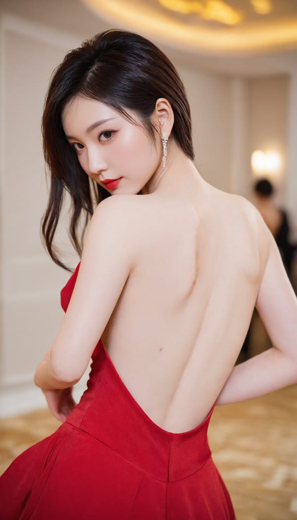 Tags: 21872187, SDXL
{"3": {"inputs": {"seed": 127047872981565, "steps": 32, "cfg": 5.37, "sampler_name": "dpmpp_2m", "scheduler": "karras", "denoise": 1.0, "model": ["27", 0], "positive": ["6", 0], "negative": ["7", 0], "latent_image": ["5", 0]}, "class_type": "KSampler"}, "4": {"inputs": {"ckpt_name": "helloworldxl.safetensors"}, "class_type": "CheckpointLoaderSimple"}, "5": {"inputs": {"width": 768, "height": 1344, "batch_size": 1}, "class_type": "EmptyLatentImage"}, "6": {"inputs": {"text": "28 year old girl, (japanese:1.05), (eyelashes:0.95), (idol:0.96), (sexy lips:1.14), (slim:1.05), (pale skin:1.13), (temptress:1.13), (double eyelids:0.97), (beautiful eyes:0.95), (detailed face:1.03), (seductive pose:0.98), (cute:1.12), (blush:0.96), (seductive facial expression:0.96), (on all fours:1.02), (spreading ass cheeks:1.02), (from behind:1.03), (backboob:1.07), (wearing a low-cut red dress:1.03) at a ballroom, (RAW:1.00), (skin fuzz:1.06), (textured skin:1.05), (film:1.04), (candid cinema:1.08), (natural looking skin:1.00), (detailed skin:1.06), (portra:1.01)", "clip": ["27", 1]}, "class_type": "CLIPTextEncode"}, "7": {"inputs": {"text": "(bad hands:1.13), (open mouth:1.10), (watermark:1.12), (twisted:1.14), (low resolution:1.13), (distorted:1.09), (worst quality:1.12)", "clip": ["27", 1]}, "class_type": "CLIPTextEncode"}, "8": {"inputs": {"samples": ["3", 0], "vae": ["4", 2]}, "class_type": "VAEDecode"}, "25": {"inputs": {"lora_name": "nudify_xl.safetensors", "strength_model": 0.07, "strength_clip": 0.22, "model": ["4", 0], "clip": ["4", 1]}, "class_type": "LoraLoader"}, "26": {"inputs": {"lora_name": "shirtlift_SDXL_v2.safetensors", "strength_model": 0.1, "strength_clip": 0.09, "model": ["25", 0], "clip": ["25", 1]}, "class_type": "LoraLoader"}, "27": {"inputs": {"lora_name": "PerfectEyesXL.safetensors", "strength_model": 0.06, "strength_clip": 0.17, "model": ["26", 0], "clip": ["26", 1]}, "class_type": "LoraLoader"}, "30": {"inputs": {"model_name": "4x_NMKD-Superscale-SP_178000_G.pth"}, "class_type": "UpscaleModelLoader"}, "31": {"inputs": {"upscale_model": ["30", 0], "image": ["8", 0]}, "class_type": "ImageUpscaleWithModel"}, "32": {"inputs": {"upscale_method": "lanczos", "scale_by": 0.5, "image": ["31", 0]}, "class_type": "ImageScaleBy"}, "33": {"inputs": {"pixels": ["32", 0], "vae": ["4", 2]}, "class_type": "VAEEncode"}, "34": {"inputs": {"seed": 127047872981565, "steps": 32, "cfg": 5.37, "sampler_name": "dpmpp_2m", "scheduler": "karras", "denoise": 0.3, "model": ["27", 0], "positive": ["6", 0], "negative": ["7", 0], "latent_image": ["33", 0]}, "class_type": "KSampler"}, "36": {"inputs": {"samples": ["34", 0], "vae": ["4", 2]}, "class_type": "VAEDecode"}, "39": {"inputs": {"filename_prefix": "comfyapi-1717019924043", "images": ["36", 0]}, "class_type": "SaveImage"}}