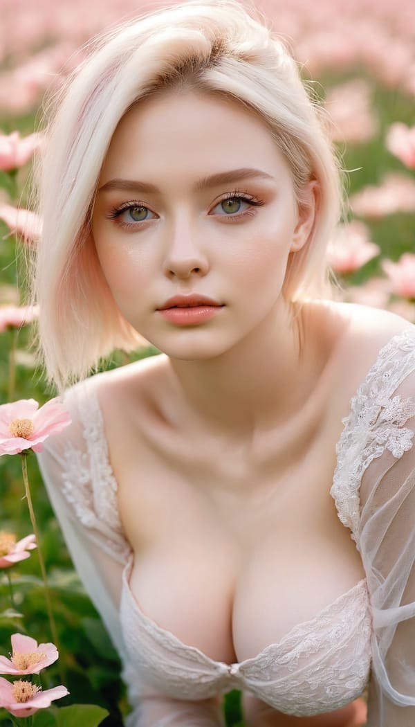 Tags: 21872187, SDXL
{"3": {"inputs": {"seed": 361042567301294, "steps": 64, "cfg": 7.87, "sampler_name": "dpmpp_2m", "scheduler": "karras", "denoise": 1.0, "model": ["27", 0], "positive": ["6", 0], "negative": ["7", 0], "latent_image": ["5", 0]}, "class_type": "KSampler"}, "4": {"inputs": {"ckpt_name": "juggernautxl.safetensors"}, "class_type": "CheckpointLoaderSimple"}, "5": {"inputs": {"width": 768, "height": 1344, "batch_size": 1}, "class_type": "EmptyLatentImage"}, "6": {"inputs": {"text": "20 year old girl, (russian:0.96), (irish:0.99), (blush:1.09), (seductive facial expression:0.97), (beautiful eyes:1.08), (double eyelids:0.95), (eyelashes:1.06), (slim:1.02), (detailed face:1.07), (pale skin:1.03), (sexy lips:1.09), (idol:1.04), (temptress:1.11), (on all fours:1.04), (spreading ass cheeks:0.98), (from behind:1.06), (backboob:1.12), wearing (translucent clothes:1.06) on a flower field, (skin fuzz:1.01), (RAW:1.05), (textured skin:1.07), (candid cinema:1.07), (portra:1.04), (soft lighting:1.01), (natural looking skin:1.05), (detailed skin:1.05)", "clip": ["27", 1]}, "class_type": "CLIPTextEncode"}, "7": {"inputs": {"text": "(open mouth:1.07), (worst quality:1.12), (bad hands:1.08), (low resolution:1.14), (distorted:1.06), (watermark:1.05), (twisted:1.05)", "clip": ["27", 1]}, "class_type": "CLIPTextEncode"}, "8": {"inputs": {"samples": ["3", 0], "vae": ["4", 2]}, "class_type": "VAEDecode"}, "25": {"inputs": {"lora_name": "nudify_xl.safetensors", "strength_model": 0.24, "strength_clip": 0.01, "model": ["4", 0], "clip": ["4", 1]}, "class_type": "LoraLoader"}, "26": {"inputs": {"lora_name": "shirtlift_SDXL_v2.safetensors", "strength_model": 0.1, "strength_clip": 0.18, "model": ["25", 0], "clip": ["25", 1]}, "class_type": "LoraLoader"}, "27": {"inputs": {"lora_name": "PerfectEyesXL.safetensors", "strength_model": 0.19, "strength_clip": 0.0, "model": ["26", 0], "clip": ["26", 1]}, "class_type": "LoraLoader"}, "30": {"inputs": {"model_name": "4x_NMKD-Superscale-SP_178000_G.pth"}, "class_type": "UpscaleModelLoader"}, "31": {"inputs": {"upscale_model": ["30", 0], "image": ["8", 0]}, "class_type": "ImageUpscaleWithModel"}, "32": {"inputs": {"upscale_method": "lanczos", "scale_by": 0.5, "image": ["31", 0]}, "class_type": "ImageScaleBy"}, "33": {"inputs": {"pixels": ["32", 0], "vae": ["4", 2]}, "class_type": "VAEEncode"}, "34": {"inputs": {"seed": 361042567301294, "steps": 64, "cfg": 7.87, "sampler_name": "dpmpp_2m", "scheduler": "karras", "denoise": 0.3, "model": ["27", 0], "positive": ["6", 0], "negative": ["7", 0], "latent_image": ["33", 0]}, "class_type": "KSampler"}, "36": {"inputs": {"samples": ["34", 0], "vae": ["4", 2]}, "class_type": "VAEDecode"}, "39": {"inputs": {"filename_prefix": "comfyapi-1714677361439", "images": ["36", 0]}, "class_type": "SaveImage"}}