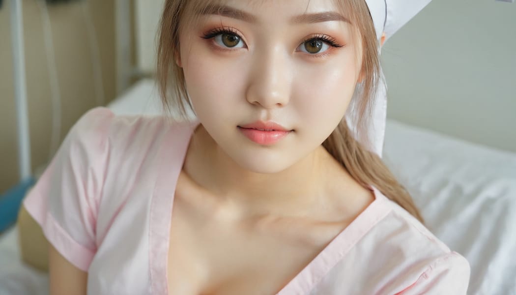 Tags: 21872187, SDXL
{"3": {"inputs": {"seed": 951202938850473, "steps": 32, "cfg": 5.0, "sampler_name": "dpmpp_2m", "scheduler": "karras", "denoise": 1.0, "model": ["27", 0], "positive": ["6", 0], "negative": ["7", 0], "latent_image": ["5", 0]}, "class_type": "KSampler"}, "4": {"inputs": {"ckpt_name": "juggernautxl.safetensors"}, "class_type": "CheckpointLoaderSimple"}, "5": {"inputs": {"width": 1344, "height": 768, "batch_size": 1}, "class_type": "EmptyLatentImage"}, "6": {"inputs": {"text": "18 year old girl, (ukrainian:0.98), (taiwanese:1.04), (cute:1.02), (seductive pose:1.01), (detailed face:1.13), (blush:1.08), (idol:0.99), (eyelashes:1.00), (sexy lips:0.95), (double eyelids:1.07), (slim:1.13), (seductive facial expression:0.95), (temptress:1.05), (pale skin:0.98), (beautiful eyes:1.14), (in a seductive pose:0.96), (large perky breasts:1.04), (cleavage:1.12), (thigh gap:1.03), (nurse in uniform:1.11) working in a hospital ward, (detailed skin:1.06), (soft lighting:1.00), (RAW:1.06), (natural looking skin:1.06), (film:1.02), (portra:1.01), (candid cinema:1.02), (skin fuzz:1.06), (textured skin:1.09)", "clip": ["27", 1]}, "class_type": "CLIPTextEncode"}, "7": {"inputs": {"text": "(low resolution:1.14), (worst quality:1.10), (watermark:1.05), (bad hands:1.11), (twisted:1.09), (distorted:1.11), (open mouth:1.08)", "clip": ["27", 1]}, "class_type": "CLIPTextEncode"}, "8": {"inputs": {"samples": ["3", 0], "vae": ["4", 2]}, "class_type": "VAEDecode"}, "25": {"inputs": {"lora_name": "nudify_xl.safetensors", "strength_model": 0.22, "strength_clip": 0.3, "model": ["4", 0], "clip": ["4", 1]}, "class_type": "LoraLoader"}, "26": {"inputs": {"lora_name": "shirtlift_SDXL_v2.safetensors", "strength_model": 0.05, "strength_clip": 0.03, "model": ["25", 0], "clip": ["25", 1]}, "class_type": "LoraLoader"}, "27": {"inputs": {"lora_name": "PerfectEyesXL.safetensors", "strength_model": 0.17, "strength_clip": 0.19, "model": ["26", 0], "clip": ["26", 1]}, "class_type": "LoraLoader"}, "30": {"inputs": {"model_name": "4x_NMKD-Superscale-SP_178000_G.pth"}, "class_type": "UpscaleModelLoader"}, "31": {"inputs": {"upscale_model": ["30", 0], "image": ["8", 0]}, "class_type": "ImageUpscaleWithModel"}, "32": {"inputs": {"upscale_method": "lanczos", "scale_by": 0.5, "image": ["31", 0]}, "class_type": "ImageScaleBy"}, "33": {"inputs": {"pixels": ["32", 0], "vae": ["4", 2]}, "class_type": "VAEEncode"}, "34": {"inputs": {"seed": 951202938850473, "steps": 32, "cfg": 5.0, "sampler_name": "dpmpp_2m", "scheduler": "karras", "denoise": 0.3, "model": ["27", 0], "positive": ["6", 0], "negative": ["7", 0], "latent_image": ["33", 0]}, "class_type": "KSampler"}, "36": {"inputs": {"samples": ["34", 0], "vae": ["4", 2]}, "class_type": "VAEDecode"}, "39": {"inputs": {"filename_prefix": "comfyapi-1725365251161", "images": ["36", 0]}, "class_type": "SaveImage"}}