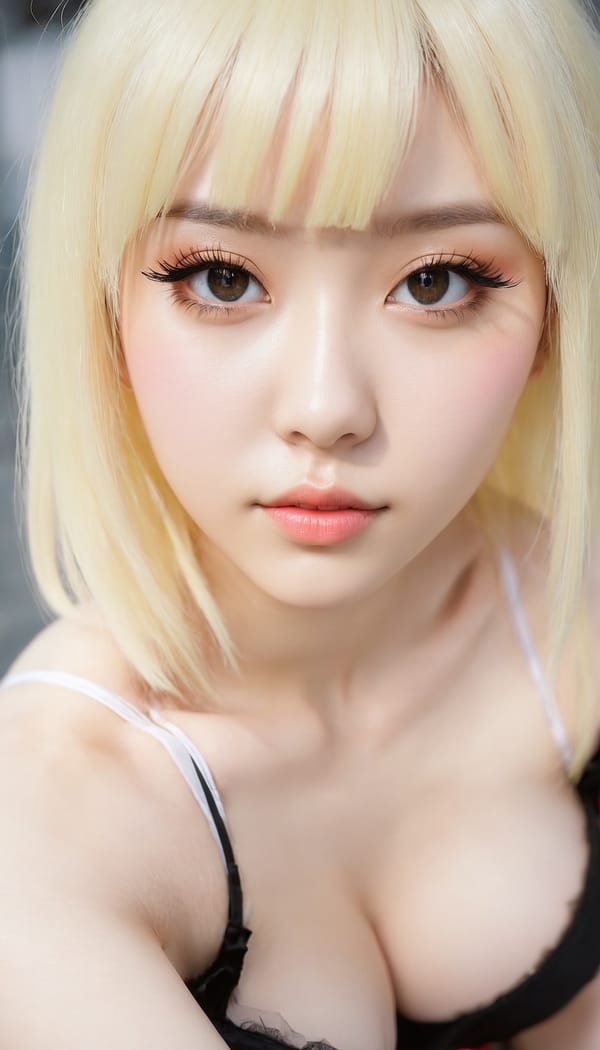 Tags: 21872187, SDXL
{"3": {"inputs": {"seed": 675885410202547, "steps": 64, "cfg": 7.01, "sampler_name": "dpmpp_2m", "scheduler": "karras", "denoise": 1.0, "model": ["27", 0], "positive": ["6", 0], "negative": ["7", 0], "latent_image": ["5", 0]}, "class_type": "KSampler"}, "4": {"inputs": {"ckpt_name": "juggernautxl.safetensors"}, "class_type": "CheckpointLoaderSimple"}, "5": {"inputs": {"width": 768, "height": 1344, "batch_size": 1}, "class_type": "EmptyLatentImage"}, "6": {"inputs": {"text": "19 year old girl, (double eyelids:1.09), (seductive facial expression:1.04), (beautiful eyes:1.09), (detailed face:1.10), (slim:1.03), (idol:1.12), (seductive pose:0.97), (temptress:0.96), (sexy lips:1.12), (eyelashes:1.13), (pale skin:1.14), (cute:1.04), (blush:0.99), (in a seductive pose:1.02), (large perky breasts:1.02), (cleavage:0.99), (thigh gap:1.03), (in a cosplay:1.05) at comiket posing for camera, (portra:1.06), (candid cinema:1.05), (textured skin:1.04), (detailed skin:1.08), (film:1.03), (natural looking skin:1.04), (soft lighting:1.00), (RAW:1.01), (skin fuzz:1.07)", "clip": ["27", 1]}, "class_type": "CLIPTextEncode"}, "7": {"inputs": {"text": "(worst quality:1.14), (open mouth:1.07), (low resolution:1.14), (distorted:1.07), (bad hands:1.06), (watermark:1.14), (twisted:1.06)", "clip": ["27", 1]}, "class_type": "CLIPTextEncode"}, "8": {"inputs": {"samples": ["3", 0], "vae": ["4", 2]}, "class_type": "VAEDecode"}, "25": {"inputs": {"lora_name": "nudify_xl.safetensors", "strength_model": 0.28, "strength_clip": 0.27, "model": ["4", 0], "clip": ["4", 1]}, "class_type": "LoraLoader"}, "26": {"inputs": {"lora_name": "shirtlift_SDXL_v2.safetensors", "strength_model": 0.04, "strength_clip": 0.03, "model": ["25", 0], "clip": ["25", 1]}, "class_type": "LoraLoader"}, "27": {"inputs": {"lora_name": "PerfectEyesXL.safetensors", "strength_model": 0.12, "strength_clip": 0.11, "model": ["26", 0], "clip": ["26", 1]}, "class_type": "LoraLoader"}, "30": {"inputs": {"model_name": "4x_NMKD-Superscale-SP_178000_G.pth"}, "class_type": "UpscaleModelLoader"}, "31": {"inputs": {"upscale_model": ["30", 0], "image": ["8", 0]}, "class_type": "ImageUpscaleWithModel"}, "32": {"inputs": {"upscale_method": "lanczos", "scale_by": 0.5, "image": ["31", 0]}, "class_type": "ImageScaleBy"}, "33": {"inputs": {"pixels": ["32", 0], "vae": ["4", 2]}, "class_type": "VAEEncode"}, "34": {"inputs": {"seed": 675885410202547, "steps": 64, "cfg": 7.01, "sampler_name": "dpmpp_2m", "scheduler": "karras", "denoise": 0.3, "model": ["27", 0], "positive": ["6", 0], "negative": ["7", 0], "latent_image": ["33", 0]}, "class_type": "KSampler"}, "36": {"inputs": {"samples": ["34", 0], "vae": ["4", 2]}, "class_type": "VAEDecode"}, "39": {"inputs": {"filename_prefix": "comfyapi-1724891131919", "images": ["36", 0]}, "class_type": "SaveImage"}}