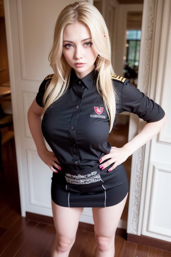 Tags: 21872187
(ukrainian:0.91), (waitress wearing uniform:1.18), restaurant, (seductive pose:0.95), extremely detailed eyes, extremely detailed face, cute, (photorealistic:1.02), sexy lips, seductive smile, double eyelids, eyelashes, pale skin, full body portrait, textured skin, RAW, best quality, hyper realistic, 1girl, (stunningly attractive:1.04)
Negative prompt: paintings, fat, disfigured, (low quality:2.09), (worst quality:2.06)
Steps: 32, Sampler: DPM++ 2M Karras, CFG scale: 6.19, Seed: 2605097557, Size: 512x768, Model hash: fc2511737a, Model: chilloutmix_NiPrunedFp32Fix, Seed resize from: -1x-1, Denoising strength: 0.45, Version: v1.2.1, Hires upscale: 2.0, Hires steps: 32, Hires upscaler: ESRGAN_4x