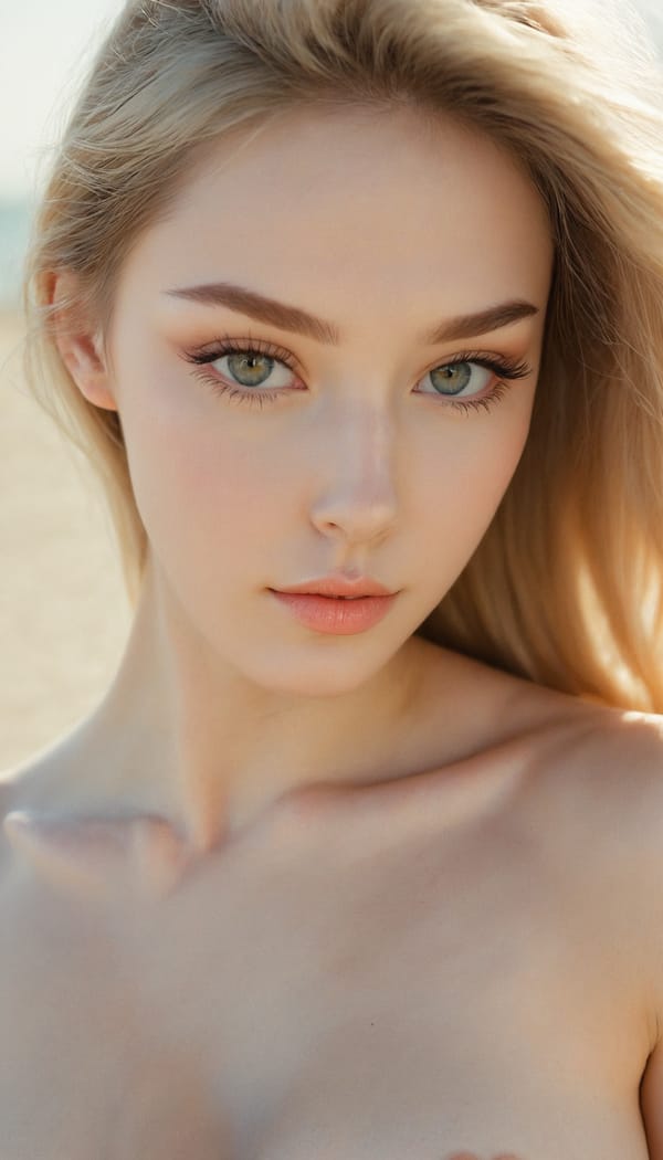 Tags: 21872187, SDXL
{"3": {"inputs": {"seed": 811586691450451, "steps": 32, "cfg": 6.23, "sampler_name": "dpmpp_2m", "scheduler": "karras", "denoise": 1.0, "model": ["27", 0], "positive": ["6", 0], "negative": ["7", 0], "latent_image": ["5", 0]}, "class_type": "KSampler"}, "4": {"inputs": {"ckpt_name": "juggernautxl.safetensors"}, "class_type": "CheckpointLoaderSimple"}, "5": {"inputs": {"width": 768, "height": 1344, "batch_size": 1}, "class_type": "EmptyLatentImage"}, "6": {"inputs": {"text": "24 year old girl, (russian:1.07), (ukrainian:1.12), (slim:0.99), (beautiful eyes:1.12), (seductive pose:1.05), (sexy lips:1.12), (cute:1.09), (idol:0.96), (eyelashes:0.98), (double eyelids:1.06), (seductive facial expression:0.98), (blush:0.95), (detailed face:1.01), (pale skin:1.07), (in a seductive pose:1.11), (large perky breasts:0.98), (cleavage:1.05), (thigh gap:0.95), strolling (nude:1.07) at a beach, (skin fuzz:1.01), (candid cinema:1.05), (detailed skin:1.04), (textured skin:1.01), (portra:1.09), (natural looking skin:1.01), (film:1.07), (soft lighting:1.08), (RAW:1.06)", "clip": ["27", 1]}, "class_type": "CLIPTextEncode"}, "7": {"inputs": {"text": "(open mouth:1.14), (low resolution:1.11), (watermark:1.13), (bad hands:1.13), (distorted:1.09), (worst quality:1.14), (twisted:1.05)", "clip": ["27", 1]}, "class_type": "CLIPTextEncode"}, "8": {"inputs": {"samples": ["3", 0], "vae": ["4", 2]}, "class_type": "VAEDecode"}, "25": {"inputs": {"lora_name": "nudify_xl.safetensors", "strength_model": 0.01, "strength_clip": 0.32, "model": ["4", 0], "clip": ["4", 1]}, "class_type": "LoraLoader"}, "26": {"inputs": {"lora_name": "shirtlift_SDXL_v2.safetensors", "strength_model": 0.03, "strength_clip": 0.08, "model": ["25", 0], "clip": ["25", 1]}, "class_type": "LoraLoader"}, "27": {"inputs": {"lora_name": "PerfectEyesXL.safetensors", "strength_model": 0.05, "strength_clip": 0.07, "model": ["26", 0], "clip": ["26", 1]}, "class_type": "LoraLoader"}, "30": {"inputs": {"model_name": "4x_NMKD-Superscale-SP_178000_G.pth"}, "class_type": "UpscaleModelLoader"}, "31": {"inputs": {"upscale_model": ["30", 0], "image": ["8", 0]}, "class_type": "ImageUpscaleWithModel"}, "32": {"inputs": {"upscale_method": "lanczos", "scale_by": 0.5, "image": ["31", 0]}, "class_type": "ImageScaleBy"}, "33": {"inputs": {"pixels": ["32", 0], "vae": ["4", 2]}, "class_type": "VAEEncode"}, "34": {"inputs": {"seed": 811586691450451, "steps": 32, "cfg": 6.23, "sampler_name": "dpmpp_2m", "scheduler": "karras", "denoise": 0.3, "model": ["27", 0], "positive": ["6", 0], "negative": ["7", 0], "latent_image": ["33", 0]}, "class_type": "KSampler"}, "36": {"inputs": {"samples": ["34", 0], "vae": ["4", 2]}, "class_type": "VAEDecode"}, "39": {"inputs": {"filename_prefix": "comfyapi-1725254090838", "images": ["36", 0]}, "class_type": "SaveImage"}}