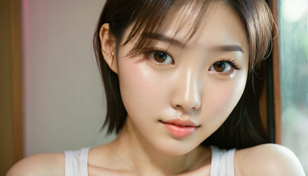 Tags: 21872187, SDXL
{"3": {"inputs": {"seed": 851045228445296, "steps": 64, "cfg": 7.66, "sampler_name": "dpmpp_2m", "scheduler": "karras", "denoise": 1.0, "model": ["27", 0], "positive": ["6", 0], "negative": ["7", 0], "latent_image": ["5", 0]}, "class_type": "KSampler"}, "4": {"inputs": {"ckpt_name": "juggernautxl.safetensors"}, "class_type": "CheckpointLoaderSimple"}, "5": {"inputs": {"width": 1344, "height": 768, "batch_size": 1}, "class_type": "EmptyLatentImage"}, "6": {"inputs": {"text": "22 year old girl, (taiwanese:1.14), (korean:1.05), (temptress:1.10), (detailed face:1.00), (cute:1.08), (double eyelids:1.10), (blush:1.06), (seductive pose:0.97), (eyelashes:1.05), (sexy lips:1.10), (pale skin:1.07), (slim:0.98), (beautiful eyes:1.06), (seductive facial expression:1.03), (in a seductive pose:1.05), (large perky breasts:1.03), (cleavage:0.96), (thigh gap:1.08), (white tanktop:1.00), busy street, (candid cinema:1.05), (soft lighting:1.09), (natural looking skin:1.05), (textured skin:1.02), (RAW:1.09), (film:1.00), (portra:1.05), (detailed skin:1.07), (skin fuzz:1.06)", "clip": ["27", 1]}, "class_type": "CLIPTextEncode"}, "7": {"inputs": {"text": "(distorted:1.07), (twisted:1.05), (open mouth:1.13), (bad hands:1.06), (worst quality:1.10), (watermark:1.12), (low resolution:1.11)", "clip": ["27", 1]}, "class_type": "CLIPTextEncode"}, "8": {"inputs": {"samples": ["3", 0], "vae": ["4", 2]}, "class_type": "VAEDecode"}, "25": {"inputs": {"lora_name": "nudify_xl.safetensors", "strength_model": 0.2, "strength_clip": 0.31, "model": ["4", 0], "clip": ["4", 1]}, "class_type": "LoraLoader"}, "26": {"inputs": {"lora_name": "shirtlift_SDXL_v2.safetensors", "strength_model": 0.15, "strength_clip": 0.16, "model": ["25", 0], "clip": ["25", 1]}, "class_type": "LoraLoader"}, "27": {"inputs": {"lora_name": "PerfectEyesXL.safetensors", "strength_model": 0.1, "strength_clip": 0.02, "model": ["26", 0], "clip": ["26", 1]}, "class_type": "LoraLoader"}, "30": {"inputs": {"model_name": "4x_NMKD-Superscale-SP_178000_G.pth"}, "class_type": "UpscaleModelLoader"}, "31": {"inputs": {"upscale_model": ["30", 0], "image": ["8", 0]}, "class_type": "ImageUpscaleWithModel"}, "32": {"inputs": {"upscale_method": "lanczos", "scale_by": 0.5, "image": ["31", 0]}, "class_type": "ImageScaleBy"}, "33": {"inputs": {"pixels": ["32", 0], "vae": ["4", 2]}, "class_type": "VAEEncode"}, "34": {"inputs": {"seed": 851045228445296, "steps": 64, "cfg": 7.66, "sampler_name": "dpmpp_2m", "scheduler": "karras", "denoise": 0.3, "model": ["27", 0], "positive": ["6", 0], "negative": ["7", 0], "latent_image": ["33", 0]}, "class_type": "KSampler"}, "36": {"inputs": {"samples": ["34", 0], "vae": ["4", 2]}, "class_type": "VAEDecode"}, "39": {"inputs": {"filename_prefix": "comfyapi-1725920907850", "images": ["36", 0]}, "class_type": "SaveImage"}}