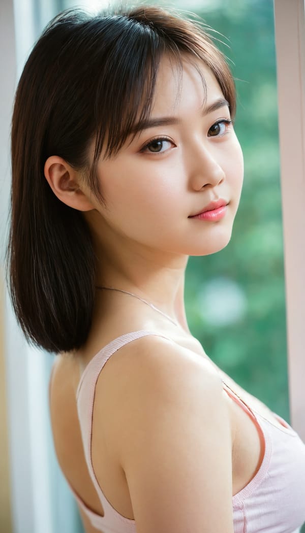 Tags: 21872187, SDXL
{"3": {"inputs": {"seed": 949898772267329, "steps": 32, "cfg": 7.68, "sampler_name": "dpmpp_2m", "scheduler": "karras", "denoise": 1.0, "model": ["27", 0], "positive": ["6", 0], "negative": ["7", 0], "latent_image": ["5", 0]}, "class_type": "KSampler"}, "4": {"inputs": {"ckpt_name": "juggernautXL_v8Rundiffusion.safetensors"}, "class_type": "CheckpointLoaderSimple"}, "5": {"inputs": {"width": 768, "height": 1344, "batch_size": 1}, "class_type": "EmptyLatentImage"}, "6": {"inputs": {"text": "21 year old girl, (taiwanese:1.12), (ukrainian:1.05), (russian:1.04), (sexy lips:1.09), (slim:1.04), (pale skin:1.02), (seductive pose:1.00), (seductive facial expression:1.09), (temptress:1.12), (cute:1.07), (blush:1.04), (detailed face:1.08), (beautiful eyes:1.09), (idol:1.13), (eyelashes:0.95), (perky ass:1.13), (exposed ass:0.95), (looking back:1.03), (sexy ass:1.05), (thigh gap:0.95), (white tanktop:0.96), busy street, (soft lighting:1.01), (film:1.03), (candid cinema:1.04), (detailed skin:1.01), (skin fuzz:1.05), (portra:1.06), (RAW:1.07), (natural looking skin:1.04), (textured skin:1.00)", "clip": ["27", 1]}, "class_type": "CLIPTextEncode"}, "7": {"inputs": {"text": "(worst quality:1.11), (bad hands:1.08), (watermark:1.14), (distorted:1.05), (open mouth:1.07), (low resolution:1.05), (twisted:1.13)", "clip": ["27", 1]}, "class_type": "CLIPTextEncode"}, "8": {"inputs": {"samples": ["3", 0], "vae": ["4", 2]}, "class_type": "VAEDecode"}, "25": {"inputs": {"lora_name": "nudify_xl.safetensors", "strength_model": 0.13, "strength_clip": 0.28, "model": ["4", 0], "clip": ["4", 1]}, "class_type": "LoraLoader"}, "26": {"inputs": {"lora_name": "shirtlift_SDXL_v2.safetensors", "strength_model": 0.02, "strength_clip": 0.02, "model": ["25", 0], "clip": ["25", 1]}, "class_type": "LoraLoader"}, "27": {"inputs": {"lora_name": "PerfectEyesXL.safetensors", "strength_model": 0.02, "strength_clip": 0.15, "model": ["26", 0], "clip": ["26", 1]}, "class_type": "LoraLoader"}, "30": {"inputs": {"model_name": "4x_NMKD-Superscale-SP_178000_G.pth"}, "class_type": "UpscaleModelLoader"}, "31": {"inputs": {"upscale_model": ["30", 0], "image": ["8", 0]}, "class_type": "ImageUpscaleWithModel"}, "32": {"inputs": {"upscale_method": "lanczos", "scale_by": 0.5, "image": ["31", 0]}, "class_type": "ImageScaleBy"}, "33": {"inputs": {"pixels": ["32", 0], "vae": ["4", 2]}, "class_type": "VAEEncode"}, "34": {"inputs": {"seed": 949898772267329, "steps": 32, "cfg": 7.68, "sampler_name": "dpmpp_2m", "scheduler": "karras", "denoise": 0.3, "model": ["27", 0], "positive": ["6", 0], "negative": ["7", 0], "latent_image": ["33", 0]}, "class_type": "KSampler"}, "36": {"inputs": {"samples": ["34", 0], "vae": ["4", 2]}, "class_type": "VAEDecode"}, "39": {"inputs": {"filename_prefix": "comfyapi-1707865384680", "images": ["36", 0]}, "class_type": "SaveImage"}}