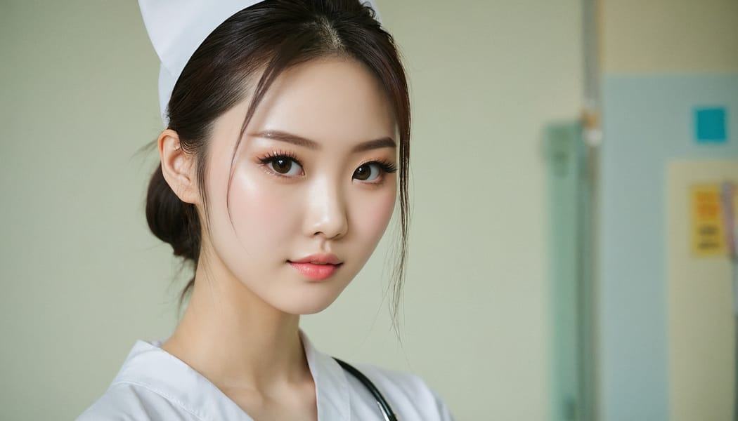 Tags: 21872187, SDXL
{"3": {"inputs": {"seed": 800476291339721, "steps": 32, "cfg": 5.65, "sampler_name": "dpmpp_2m", "scheduler": "karras", "denoise": 1.0, "model": ["27", 0], "positive": ["6", 0], "negative": ["7", 0], "latent_image": ["5", 0]}, "class_type": "KSampler"}, "4": {"inputs": {"ckpt_name": "juggernautxl.safetensors"}, "class_type": "CheckpointLoaderSimple"}, "5": {"inputs": {"width": 1344, "height": 768, "batch_size": 1}, "class_type": "EmptyLatentImage"}, "6": {"inputs": {"text": "21 year old girl, (chinese:1.11), (temptress:1.10), (blush:1.12), (beautiful eyes:0.95), (slim:1.02), (seductive facial expression:1.02), (detailed face:1.13), (seductive pose:1.00), (pale skin:0.98), (sexy lips:1.10), (cute:1.07), (idol:1.01), (double eyelids:1.04), (eyelashes:1.13), (perky ass:0.95), (exposed ass:1.11), (looking back:0.97), (sexy ass:1.01), (thigh gap:0.96), (nurse in uniform:1.03) working in a hospital ward, (detailed skin:1.07), (soft lighting:1.08), (portra:1.08), (candid cinema:1.07), (textured skin:1.02), (film:1.02), (natural looking skin:1.05), (RAW:1.06), (skin fuzz:1.08)", "clip": ["27", 1]}, "class_type": "CLIPTextEncode"}, "7": {"inputs": {"text": "(twisted:1.14), (watermark:1.12), (open mouth:1.08), (bad hands:1.07), (distorted:1.11), (low resolution:1.12), (worst quality:1.11)", "clip": ["27", 1]}, "class_type": "CLIPTextEncode"}, "8": {"inputs": {"samples": ["3", 0], "vae": ["4", 2]}, "class_type": "VAEDecode"}, "25": {"inputs": {"lora_name": "nudify_xl.safetensors", "strength_model": 0.09, "strength_clip": 0.21, "model": ["4", 0], "clip": ["4", 1]}, "class_type": "LoraLoader"}, "26": {"inputs": {"lora_name": "shirtlift_SDXL_v2.safetensors", "strength_model": 0.13, "strength_clip": 0.05, "model": ["25", 0], "clip": ["25", 1]}, "class_type": "LoraLoader"}, "27": {"inputs": {"lora_name": "PerfectEyesXL.safetensors", "strength_model": 0.12, "strength_clip": 0.0, "model": ["26", 0], "clip": ["26", 1]}, "class_type": "LoraLoader"}, "30": {"inputs": {"model_name": "4x_NMKD-Superscale-SP_178000_G.pth"}, "class_type": "UpscaleModelLoader"}, "31": {"inputs": {"upscale_model": ["30", 0], "image": ["8", 0]}, "class_type": "ImageUpscaleWithModel"}, "32": {"inputs": {"upscale_method": "lanczos", "scale_by": 0.5, "image": ["31", 0]}, "class_type": "ImageScaleBy"}, "33": {"inputs": {"pixels": ["32", 0], "vae": ["4", 2]}, "class_type": "VAEEncode"}, "34": {"inputs": {"seed": 800476291339721, "steps": 32, "cfg": 5.65, "sampler_name": "dpmpp_2m", "scheduler": "karras", "denoise": 0.3, "model": ["27", 0], "positive": ["6", 0], "negative": ["7", 0], "latent_image": ["33", 0]}, "class_type": "KSampler"}, "36": {"inputs": {"samples": ["34", 0], "vae": ["4", 2]}, "class_type": "VAEDecode"}, "39": {"inputs": {"filename_prefix": "comfyapi-1716005830421", "images": ["36", 0]}, "class_type": "SaveImage"}}