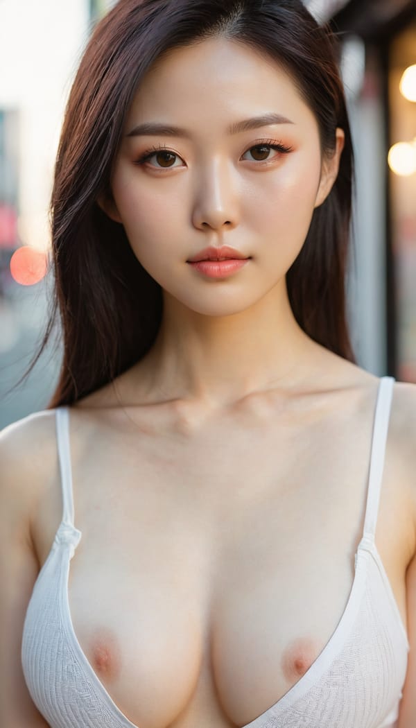 Tags: 21872187, SDXL
{"3": {"inputs": {"seed": 780068380841340, "steps": 32, "cfg": 6.78, "sampler_name": "dpmpp_2m", "scheduler": "karras", "denoise": 1.0, "model": ["27", 0], "positive": ["6", 0], "negative": ["7", 0], "latent_image": ["5", 0]}, "class_type": "KSampler"}, "4": {"inputs": {"ckpt_name": "juggernautxl.safetensors"}, "class_type": "CheckpointLoaderSimple"}, "5": {"inputs": {"width": 768, "height": 1344, "batch_size": 1}, "class_type": "EmptyLatentImage"}, "6": {"inputs": {"text": "28 year old girl, (ukrainian:1.11), (japanese:0.99), (korean:0.95), (chinese:1.03), (russian:1.03), (pale skin:1.11), (seductive facial expression:1.04), (sexy lips:1.03), (temptress:1.08), (cute:1.13), (slim:1.13), (double eyelids:0.99), (blush:1.10), (detailed face:0.99), (eyelashes:0.96), (seductive pose:0.96), (beautiful eyes:0.97), (idol:1.08), (in a seductive pose:1.09), (large perky breasts:1.05), (cleavage:1.13), (thigh gap:1.11), (white tanktop:1.14), busy street, (natural looking skin:1.02), (portra:1.05), (film:1.09), (soft lighting:1.00), (skin fuzz:1.03), (candid cinema:1.09), (textured skin:1.01), (RAW:1.02), (detailed skin:1.01)", "clip": ["27", 1]}, "class_type": "CLIPTextEncode"}, "7": {"inputs": {"text": "(open mouth:1.12), (twisted:1.09), (watermark:1.12), (distorted:1.06), (bad hands:1.14), (worst quality:1.12), (low resolution:1.10)", "clip": ["27", 1]}, "class_type": "CLIPTextEncode"}, "8": {"inputs": {"samples": ["3", 0], "vae": ["4", 2]}, "class_type": "VAEDecode"}, "25": {"inputs": {"lora_name": "nudify_xl.safetensors", "strength_model": 0.2, "strength_clip": 0.03, "model": ["4", 0], "clip": ["4", 1]}, "class_type": "LoraLoader"}, "26": {"inputs": {"lora_name": "shirtlift_SDXL_v2.safetensors", "strength_model": 0.03, "strength_clip": 0.1, "model": ["25", 0], "clip": ["25", 1]}, "class_type": "LoraLoader"}, "27": {"inputs": {"lora_name": "PerfectEyesXL.safetensors", "strength_model": 0.18, "strength_clip": 0.02, "model": ["26", 0], "clip": ["26", 1]}, "class_type": "LoraLoader"}, "30": {"inputs": {"model_name": "4x_NMKD-Superscale-SP_178000_G.pth"}, "class_type": "UpscaleModelLoader"}, "31": {"inputs": {"upscale_model": ["30", 0], "image": ["8", 0]}, "class_type": "ImageUpscaleWithModel"}, "32": {"inputs": {"upscale_method": "lanczos", "scale_by": 0.5, "image": ["31", 0]}, "class_type": "ImageScaleBy"}, "33": {"inputs": {"pixels": ["32", 0], "vae": ["4", 2]}, "class_type": "VAEEncode"}, "34": {"inputs": {"seed": 780068380841340, "steps": 32, "cfg": 6.78, "sampler_name": "dpmpp_2m", "scheduler": "karras", "denoise": 0.3, "model": ["27", 0], "positive": ["6", 0], "negative": ["7", 0], "latent_image": ["33", 0]}, "class_type": "KSampler"}, "36": {"inputs": {"samples": ["34", 0], "vae": ["4", 2]}, "class_type": "VAEDecode"}, "39": {"inputs": {"filename_prefix": "comfyapi-1715937389725", "images": ["36", 0]}, "class_type": "SaveImage"}}