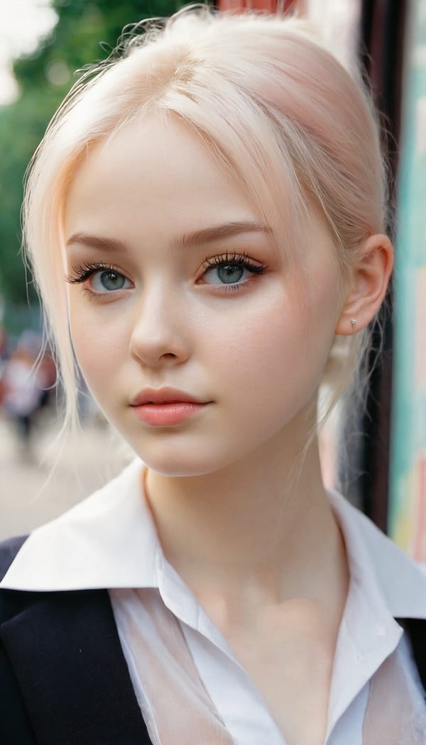 Tags: 21872187, SDXL
{"3": {"inputs": {"seed": 856084991485023, "steps": 64, "cfg": 7.77, "sampler_name": "dpmpp_2m", "scheduler": "karras", "denoise": 1.0, "model": ["27", 0], "positive": ["6", 0], "negative": ["7", 0], "latent_image": ["5", 0]}, "class_type": "KSampler"}, "4": {"inputs": {"ckpt_name": "juggernautxl.safetensors"}, "class_type": "CheckpointLoaderSimple"}, "5": {"inputs": {"width": 768, "height": 1344, "batch_size": 1}, "class_type": "EmptyLatentImage"}, "6": {"inputs": {"text": "24 year old girl, (russian:0.97), (cute:1.09), (eyelashes:0.99), (slim:1.11), (beautiful eyes:1.07), (pale skin:1.07), (seductive facial expression:1.05), (temptress:1.11), (idol:1.02), (sexy lips:0.97), (blush:1.11), (detailed face:1.01), (seductive pose:1.13), (double eyelids:1.11), (on all fours:0.98), (spreading ass cheeks:1.04), (from behind:1.12), (backboob:1.02), (school uniform:1.04), choker, busy street, (detailed skin:1.02), (RAW:1.06), (skin fuzz:1.09), (textured skin:1.05), (natural looking skin:1.02), (film:1.07), (portra:1.00), (candid cinema:1.05), (soft lighting:1.02)", "clip": ["27", 1]}, "class_type": "CLIPTextEncode"}, "7": {"inputs": {"text": "(distorted:1.13), (open mouth:1.09), (bad hands:1.12), (low resolution:1.08), (twisted:1.06), (worst quality:1.07), (watermark:1.12)", "clip": ["27", 1]}, "class_type": "CLIPTextEncode"}, "8": {"inputs": {"samples": ["3", 0], "vae": ["4", 2]}, "class_type": "VAEDecode"}, "25": {"inputs": {"lora_name": "nudify_xl.safetensors", "strength_model": 0.24, "strength_clip": 0.0, "model": ["4", 0], "clip": ["4", 1]}, "class_type": "LoraLoader"}, "26": {"inputs": {"lora_name": "shirtlift_SDXL_v2.safetensors", "strength_model": 0.05, "strength_clip": 0.02, "model": ["25", 0], "clip": ["25", 1]}, "class_type": "LoraLoader"}, "27": {"inputs": {"lora_name": "PerfectEyesXL.safetensors", "strength_model": 0.04, "strength_clip": 0.12, "model": ["26", 0], "clip": ["26", 1]}, "class_type": "LoraLoader"}, "30": {"inputs": {"model_name": "4x_NMKD-Superscale-SP_178000_G.pth"}, "class_type": "UpscaleModelLoader"}, "31": {"inputs": {"upscale_model": ["30", 0], "image": ["8", 0]}, "class_type": "ImageUpscaleWithModel"}, "32": {"inputs": {"upscale_method": "lanczos", "scale_by": 0.5, "image": ["31", 0]}, "class_type": "ImageScaleBy"}, "33": {"inputs": {"pixels": ["32", 0], "vae": ["4", 2]}, "class_type": "VAEEncode"}, "34": {"inputs": {"seed": 856084991485023, "steps": 64, "cfg": 7.77, "sampler_name": "dpmpp_2m", "scheduler": "karras", "denoise": 0.3, "model": ["27", 0], "positive": ["6", 0], "negative": ["7", 0], "latent_image": ["33", 0]}, "class_type": "KSampler"}, "36": {"inputs": {"samples": ["34", 0], "vae": ["4", 2]}, "class_type": "VAEDecode"}, "39": {"inputs": {"filename_prefix": "comfyapi-1723965246255", "images": ["36", 0]}, "class_type": "SaveImage"}}