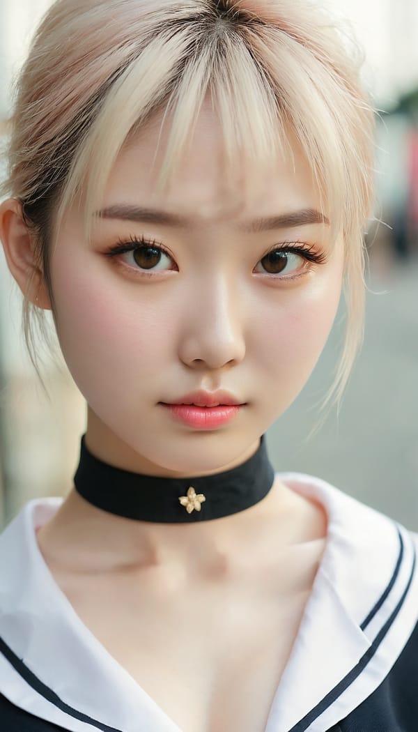 Tags: 21872187, SDXL
{"3": {"inputs": {"seed": 623158161924557, "steps": 64, "cfg": 5.83, "sampler_name": "dpmpp_2m", "scheduler": "karras", "denoise": 1.0, "model": ["27", 0], "positive": ["6", 0], "negative": ["7", 0], "latent_image": ["5", 0]}, "class_type": "KSampler"}, "4": {"inputs": {"ckpt_name": "juggernautxl.safetensors"}, "class_type": "CheckpointLoaderSimple"}, "5": {"inputs": {"width": 768, "height": 1344, "batch_size": 1}, "class_type": "EmptyLatentImage"}, "6": {"inputs": {"text": "18 year old girl, (korean:0.98), (seductive facial expression:1.14), (beautiful eyes:0.95), (detailed face:1.09), (pale skin:1.14), (temptress:1.12), (double eyelids:1.07), (slim:1.14), (eyelashes:1.03), (idol:1.00), (seductive pose:0.96), (cute:1.05), (sexy lips:1.09), (blush:1.06), (on all fours:1.13), (spreading ass cheeks:1.02), (from behind:1.14), (backboob:1.06), (school uniform:1.12), choker, busy street, (soft lighting:1.00), (detailed skin:1.08), (textured skin:1.00), (portra:1.00), (RAW:1.02), (candid cinema:1.08), (natural looking skin:1.03), (skin fuzz:1.08), (film:1.02)", "clip": ["27", 1]}, "class_type": "CLIPTextEncode"}, "7": {"inputs": {"text": "(bad hands:1.11), (watermark:1.05), (open mouth:1.06), (twisted:1.08), (worst quality:1.11), (low resolution:1.07), (distorted:1.07)", "clip": ["27", 1]}, "class_type": "CLIPTextEncode"}, "8": {"inputs": {"samples": ["3", 0], "vae": ["4", 2]}, "class_type": "VAEDecode"}, "25": {"inputs": {"lora_name": "nudify_xl.safetensors", "strength_model": 0.31, "strength_clip": 0.16, "model": ["4", 0], "clip": ["4", 1]}, "class_type": "LoraLoader"}, "26": {"inputs": {"lora_name": "shirtlift_SDXL_v2.safetensors", "strength_model": 0.16, "strength_clip": 0.0, "model": ["25", 0], "clip": ["25", 1]}, "class_type": "LoraLoader"}, "27": {"inputs": {"lora_name": "PerfectEyesXL.safetensors", "strength_model": 0.05, "strength_clip": 0.06, "model": ["26", 0], "clip": ["26", 1]}, "class_type": "LoraLoader"}, "30": {"inputs": {"model_name": "4x_NMKD-Superscale-SP_178000_G.pth"}, "class_type": "UpscaleModelLoader"}, "31": {"inputs": {"upscale_model": ["30", 0], "image": ["8", 0]}, "class_type": "ImageUpscaleWithModel"}, "32": {"inputs": {"upscale_method": "lanczos", "scale_by": 0.5, "image": ["31", 0]}, "class_type": "ImageScaleBy"}, "33": {"inputs": {"pixels": ["32", 0], "vae": ["4", 2]}, "class_type": "VAEEncode"}, "34": {"inputs": {"seed": 623158161924557, "steps": 64, "cfg": 5.83, "sampler_name": "dpmpp_2m", "scheduler": "karras", "denoise": 0.3, "model": ["27", 0], "positive": ["6", 0], "negative": ["7", 0], "latent_image": ["33", 0]}, "class_type": "KSampler"}, "36": {"inputs": {"samples": ["34", 0], "vae": ["4", 2]}, "class_type": "VAEDecode"}, "39": {"inputs": {"filename_prefix": "comfyapi-1723627475917", "images": ["36", 0]}, "class_type": "SaveImage"}}