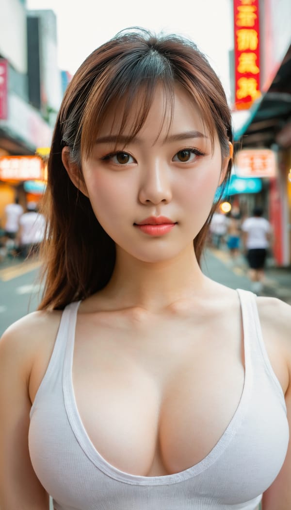 Tags: 21872187, SDXL
{"3": {"inputs": {"seed": 966467175047700, "steps": 64, "cfg": 7.3, "sampler_name": "dpmpp_2m", "scheduler": "karras", "denoise": 1.0, "model": ["27", 0], "positive": ["6", 0], "negative": ["7", 0], "latent_image": ["5", 0]}, "class_type": "KSampler"}, "4": {"inputs": {"ckpt_name": "juggernautxl.safetensors"}, "class_type": "CheckpointLoaderSimple"}, "5": {"inputs": {"width": 768, "height": 1344, "batch_size": 1}, "class_type": "EmptyLatentImage"}, "6": {"inputs": {"text": "20 year old girl, (taiwanese:1.11), (irish:0.96), (double eyelids:0.97), (cute:1.00), (seductive facial expression:1.03), (blush:1.03), (eyelashes:1.03), (seductive pose:1.05), (detailed face:1.10), (sexy lips:1.04), (idol:1.13), (pale skin:1.12), (beautiful eyes:1.07), (temptress:1.07), (in a seductive pose:0.98), (large perky breasts:1.09), (cleavage:1.06), (thigh gap:0.98), (white tanktop:1.09), busy street, (RAW:1.09), (portra:1.05), (skin fuzz:1.00), (candid cinema:1.08), (natural looking skin:1.04), (textured skin:1.08), (soft lighting:1.03), (film:1.04), (detailed skin:1.08)", "clip": ["27", 1]}, "class_type": "CLIPTextEncode"}, "7": {"inputs": {"text": "(twisted:1.12), (open mouth:1.10), (distorted:1.05), (watermark:1.11), (low resolution:1.09), (bad hands:1.08), (worst quality:1.08)", "clip": ["27", 1]}, "class_type": "CLIPTextEncode"}, "8": {"inputs": {"samples": ["3", 0], "vae": ["4", 2]}, "class_type": "VAEDecode"}, "25": {"inputs": {"lora_name": "nudify_xl.safetensors", "strength_model": 0.23, "strength_clip": 0.03, "model": ["4", 0], "clip": ["4", 1]}, "class_type": "LoraLoader"}, "26": {"inputs": {"lora_name": "shirtlift_SDXL_v2.safetensors", "strength_model": 0.12, "strength_clip": 0.06, "model": ["25", 0], "clip": ["25", 1]}, "class_type": "LoraLoader"}, "27": {"inputs": {"lora_name": "PerfectEyesXL.safetensors", "strength_model": 0.1, "strength_clip": 0.15, "model": ["26", 0], "clip": ["26", 1]}, "class_type": "LoraLoader"}, "30": {"inputs": {"model_name": "4x_NMKD-Superscale-SP_178000_G.pth"}, "class_type": "UpscaleModelLoader"}, "31": {"inputs": {"upscale_model": ["30", 0], "image": ["8", 0]}, "class_type": "ImageUpscaleWithModel"}, "32": {"inputs": {"upscale_method": "lanczos", "scale_by": 0.5, "image": ["31", 0]}, "class_type": "ImageScaleBy"}, "33": {"inputs": {"pixels": ["32", 0], "vae": ["4", 2]}, "class_type": "VAEEncode"}, "34": {"inputs": {"seed": 966467175047700, "steps": 64, "cfg": 7.3, "sampler_name": "dpmpp_2m", "scheduler": "karras", "denoise": 0.3, "model": ["27", 0], "positive": ["6", 0], "negative": ["7", 0], "latent_image": ["33", 0]}, "class_type": "KSampler"}, "36": {"inputs": {"samples": ["34", 0], "vae": ["4", 2]}, "class_type": "VAEDecode"}, "39": {"inputs": {"filename_prefix": "comfyapi-1710922844240", "images": ["36", 0]}, "class_type": "SaveImage"}}