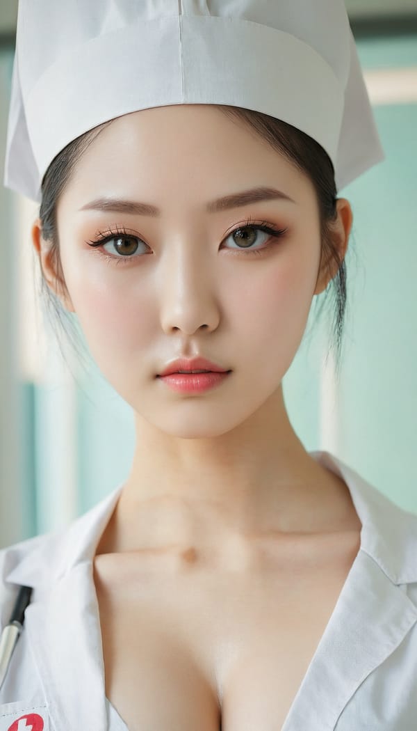 Tags: 21872187, SDXL
{"3": {"inputs": {"seed": 818155190324751, "steps": 64, "cfg": 5.05, "sampler_name": "dpmpp_2m", "scheduler": "karras", "denoise": 1.0, "model": ["27", 0], "positive": ["6", 0], "negative": ["7", 0], "latent_image": ["5", 0]}, "class_type": "KSampler"}, "4": {"inputs": {"ckpt_name": "juggernautxl.safetensors"}, "class_type": "CheckpointLoaderSimple"}, "5": {"inputs": {"width": 768, "height": 1344, "batch_size": 1}, "class_type": "EmptyLatentImage"}, "6": {"inputs": {"text": "20 year old girl, (russian:1.05), (japanese:1.04), (detailed face:0.96), (pale skin:0.99), (seductive pose:1.07), (sexy lips:1.13), (blush:1.00), (double eyelids:1.00), (beautiful eyes:1.14), (cute:0.99), (eyelashes:0.98), (idol:1.04), (temptress:1.02), (slim:1.13), (in a seductive pose:1.00), (large perky breasts:0.98), (cleavage:1.06), (thigh gap:1.07), (nurse in uniform:1.09) working in a hospital ward, (portra:1.01), (textured skin:1.05), (detailed skin:1.06), (natural looking skin:1.00), (RAW:1.00), (film:1.01), (skin fuzz:1.06), (soft lighting:1.08), (candid cinema:1.09)", "clip": ["27", 1]}, "class_type": "CLIPTextEncode"}, "7": {"inputs": {"text": "(distorted:1.11), (watermark:1.05), (worst quality:1.07), (bad hands:1.11), (open mouth:1.05), (low resolution:1.13), (twisted:1.11)", "clip": ["27", 1]}, "class_type": "CLIPTextEncode"}, "8": {"inputs": {"samples": ["3", 0], "vae": ["4", 2]}, "class_type": "VAEDecode"}, "25": {"inputs": {"lora_name": "nudify_xl.safetensors", "strength_model": 0.13, "strength_clip": 0.05, "model": ["4", 0], "clip": ["4", 1]}, "class_type": "LoraLoader"}, "26": {"inputs": {"lora_name": "shirtlift_SDXL_v2.safetensors", "strength_model": 0.15, "strength_clip": 0.04, "model": ["25", 0], "clip": ["25", 1]}, "class_type": "LoraLoader"}, "27": {"inputs": {"lora_name": "PerfectEyesXL.safetensors", "strength_model": 0.09, "strength_clip": 0.13, "model": ["26", 0], "clip": ["26", 1]}, "class_type": "LoraLoader"}, "30": {"inputs": {"model_name": "4x_NMKD-Superscale-SP_178000_G.pth"}, "class_type": "UpscaleModelLoader"}, "31": {"inputs": {"upscale_model": ["30", 0], "image": ["8", 0]}, "class_type": "ImageUpscaleWithModel"}, "32": {"inputs": {"upscale_method": "lanczos", "scale_by": 0.5, "image": ["31", 0]}, "class_type": "ImageScaleBy"}, "33": {"inputs": {"pixels": ["32", 0], "vae": ["4", 2]}, "class_type": "VAEEncode"}, "34": {"inputs": {"seed": 818155190324751, "steps": 64, "cfg": 5.05, "sampler_name": "dpmpp_2m", "scheduler": "karras", "denoise": 0.3, "model": ["27", 0], "positive": ["6", 0], "negative": ["7", 0], "latent_image": ["33", 0]}, "class_type": "KSampler"}, "36": {"inputs": {"samples": ["34", 0], "vae": ["4", 2]}, "class_type": "VAEDecode"}, "39": {"inputs": {"filename_prefix": "comfyapi-1716055996159", "images": ["36", 0]}, "class_type": "SaveImage"}}