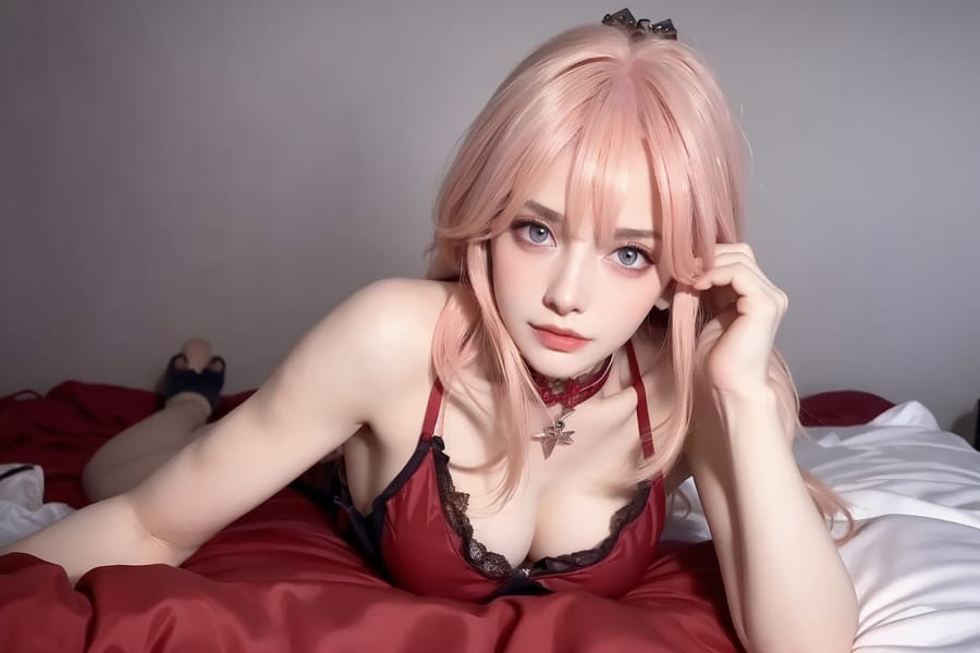 Tags: 21872187
<lora:mix4:0.48>, <lora:YaeMiko_Test:0.79>, (russian:1.02), lingerie, bedroom, (on the bed:1.16), choker, (seductive pose:1.18), extremely detailed eyes, extremely detailed face, cute, (photorealistic:1.12), sexy lips, seductive smile, double eyelids, eyelashes, textured skin, best quality, (long slim legs:1.04), (thigh gap:0.94), blush, solo, (stunningly attractive:1.15)
Negative prompt: drawings, anime, black and white, fat, disfigured, (worst quality:1.98)
Steps: 32, Sampler: DPM++ 2M Karras, CFG scale: 5.98, Seed: 2330240679, Size: 768x512, Model hash: fc2511737a, Model: chilloutmix_NiPrunedFp32Fix, Seed resize from: -1x-1, Denoising strength: 0.4, Version: v1.2.1, Hires upscale: 2.0, Hires steps: 16, Hires upscaler: ESRGAN_4x