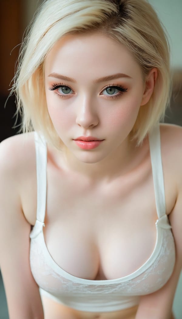 Tags: 21872187, SDXL
{"3": {"inputs": {"seed": 754665872137441, "steps": 64, "cfg": 5.91, "sampler_name": "dpmpp_2m", "scheduler": "karras", "denoise": 1.0, "model": ["27", 0], "positive": ["6", 0], "negative": ["7", 0], "latent_image": ["5", 0]}, "class_type": "KSampler"}, "4": {"inputs": {"ckpt_name": "juggernautxl.safetensors"}, "class_type": "CheckpointLoaderSimple"}, "5": {"inputs": {"width": 768, "height": 1344, "batch_size": 1}, "class_type": "EmptyLatentImage"}, "6": {"inputs": {"text": "18 year old girl, (seductive pose:0.96), (pale skin:1.06), (temptress:1.14), (double eyelids:1.04), (seductive facial expression:1.10), (detailed face:1.07), (eyelashes:1.14), (blush:1.01), (sexy lips:1.06), (slim:1.08), (cute:0.99), (idol:1.09), (beautiful eyes:1.13), (on all fours:1.13), (spreading ass cheeks:1.11), (from behind:0.97), (backboob:0.96), (white tanktop:1.02), busy street, (natural looking skin:1.04), (soft lighting:1.05), (RAW:1.00), (detailed skin:1.04), (candid cinema:1.03), (film:1.06), (skin fuzz:1.03), (portra:1.08), (textured skin:1.04)", "clip": ["27", 1]}, "class_type": "CLIPTextEncode"}, "7": {"inputs": {"text": "(twisted:1.05), (open mouth:1.12), (distorted:1.08), (low resolution:1.10), (watermark:1.09), (bad hands:1.06), (worst quality:1.10)", "clip": ["27", 1]}, "class_type": "CLIPTextEncode"}, "8": {"inputs": {"samples": ["3", 0], "vae": ["4", 2]}, "class_type": "VAEDecode"}, "25": {"inputs": {"lora_name": "nudify_xl.safetensors", "strength_model": 0.14, "strength_clip": 0.11, "model": ["4", 0], "clip": ["4", 1]}, "class_type": "LoraLoader"}, "26": {"inputs": {"lora_name": "shirtlift_SDXL_v2.safetensors", "strength_model": 0.1, "strength_clip": 0.15, "model": ["25", 0], "clip": ["25", 1]}, "class_type": "LoraLoader"}, "27": {"inputs": {"lora_name": "PerfectEyesXL.safetensors", "strength_model": 0.08, "strength_clip": 0.11, "model": ["26", 0], "clip": ["26", 1]}, "class_type": "LoraLoader"}, "30": {"inputs": {"model_name": "4x_NMKD-Superscale-SP_178000_G.pth"}, "class_type": "UpscaleModelLoader"}, "31": {"inputs": {"upscale_model": ["30", 0], "image": ["8", 0]}, "class_type": "ImageUpscaleWithModel"}, "32": {"inputs": {"upscale_method": "lanczos", "scale_by": 0.5, "image": ["31", 0]}, "class_type": "ImageScaleBy"}, "33": {"inputs": {"pixels": ["32", 0], "vae": ["4", 2]}, "class_type": "VAEEncode"}, "34": {"inputs": {"seed": 754665872137441, "steps": 64, "cfg": 5.91, "sampler_name": "dpmpp_2m", "scheduler": "karras", "denoise": 0.3, "model": ["27", 0], "positive": ["6", 0], "negative": ["7", 0], "latent_image": ["33", 0]}, "class_type": "KSampler"}, "36": {"inputs": {"samples": ["34", 0], "vae": ["4", 2]}, "class_type": "VAEDecode"}, "39": {"inputs": {"filename_prefix": "comfyapi-1714928591627", "images": ["36", 0]}, "class_type": "SaveImage"}}