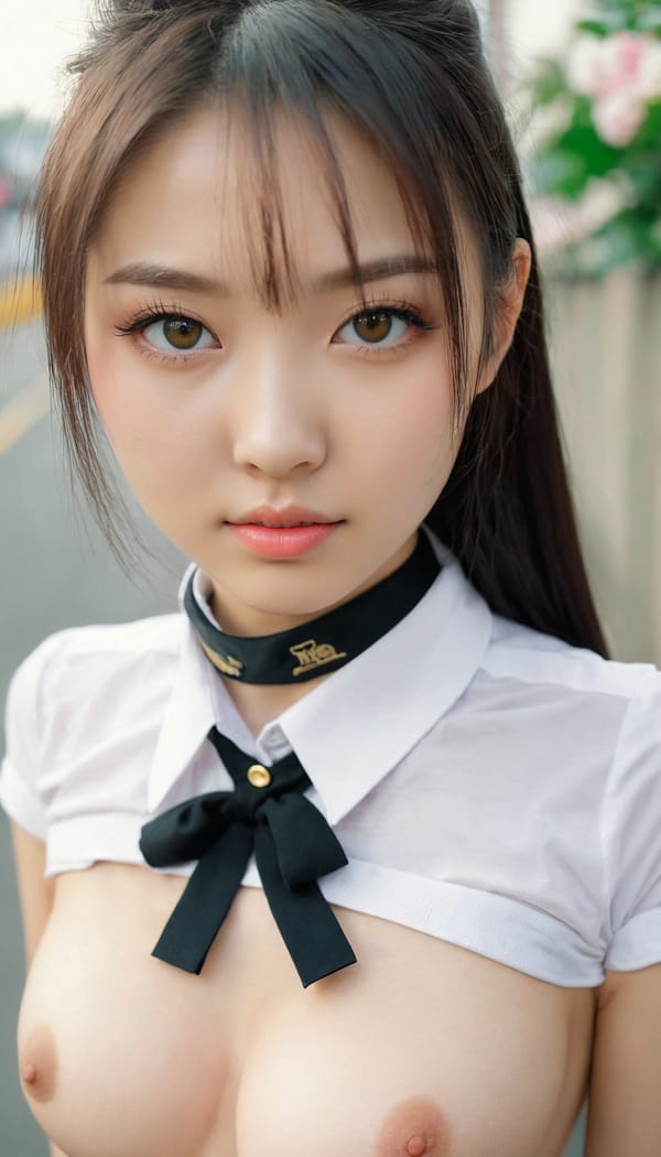 Tags: 21872187, SDXL
{"3": {"inputs": {"seed": 319063509588809, "steps": 32, "cfg": 5.85, "sampler_name": "dpmpp_2m", "scheduler": "karras", "denoise": 1.0, "model": ["27", 0], "positive": ["6", 0], "negative": ["7", 0], "latent_image": ["5", 0]}, "class_type": "KSampler"}, "4": {"inputs": {"ckpt_name": "juggernautxl.safetensors"}, "class_type": "CheckpointLoaderSimple"}, "5": {"inputs": {"width": 768, "height": 1344, "batch_size": 1}, "class_type": "EmptyLatentImage"}, "6": {"inputs": {"text": "20 year old girl, (ukrainian:0.99), (taiwanese:1.10), (beautiful eyes:1.12), (seductive facial expression:1.12), (slim:0.97), (seductive pose:0.98), (idol:0.99), (blush:0.97), (cute:1.10), (pale skin:0.95), (eyelashes:1.01), (temptress:1.05), (detailed face:0.95), (in a seductive pose:0.95), (large perky breasts:0.98), (cleavage:1.14), (thigh gap:1.07), (school uniform:0.97), choker, busy street, (portra:1.06), (film:1.06), (soft lighting:1.01), (detailed skin:1.05), (skin fuzz:1.09), (RAW:1.09), (candid cinema:1.08), (natural looking skin:1.05), (textured skin:1.01)", "clip": ["27", 1]}, "class_type": "CLIPTextEncode"}, "7": {"inputs": {"text": "(low resolution:1.07), (distorted:1.09), (worst quality:1.08), (watermark:1.06), (twisted:1.06), (bad hands:1.09), (open mouth:1.10)", "clip": ["27", 1]}, "class_type": "CLIPTextEncode"}, "8": {"inputs": {"samples": ["3", 0], "vae": ["4", 2]}, "class_type": "VAEDecode"}, "25": {"inputs": {"lora_name": "nudify_xl.safetensors", "strength_model": 0.09, "strength_clip": 0.35, "model": ["4", 0], "clip": ["4", 1]}, "class_type": "LoraLoader"}, "26": {"inputs": {"lora_name": "shirtlift_SDXL_v2.safetensors", "strength_model": 0.18, "strength_clip": 0.16, "model": ["25", 0], "clip": ["25", 1]}, "class_type": "LoraLoader"}, "27": {"inputs": {"lora_name": "PerfectEyesXL.safetensors", "strength_model": 0.04, "strength_clip": 0.08, "model": ["26", 0], "clip": ["26", 1]}, "class_type": "LoraLoader"}, "30": {"inputs": {"model_name": "4x_NMKD-Superscale-SP_178000_G.pth"}, "class_type": "UpscaleModelLoader"}, "31": {"inputs": {"upscale_model": ["30", 0], "image": ["8", 0]}, "class_type": "ImageUpscaleWithModel"}, "32": {"inputs": {"upscale_method": "lanczos", "scale_by": 0.5, "image": ["31", 0]}, "class_type": "ImageScaleBy"}, "33": {"inputs": {"pixels": ["32", 0], "vae": ["4", 2]}, "class_type": "VAEEncode"}, "34": {"inputs": {"seed": 319063509588809, "steps": 32, "cfg": 5.85, "sampler_name": "dpmpp_2m", "scheduler": "karras", "denoise": 0.3, "model": ["27", 0], "positive": ["6", 0], "negative": ["7", 0], "latent_image": ["33", 0]}, "class_type": "KSampler"}, "36": {"inputs": {"samples": ["34", 0], "vae": ["4", 2]}, "class_type": "VAEDecode"}, "39": {"inputs": {"filename_prefix": "comfyapi-1731536448939", "images": ["36", 0]}, "class_type": "SaveImage"}}