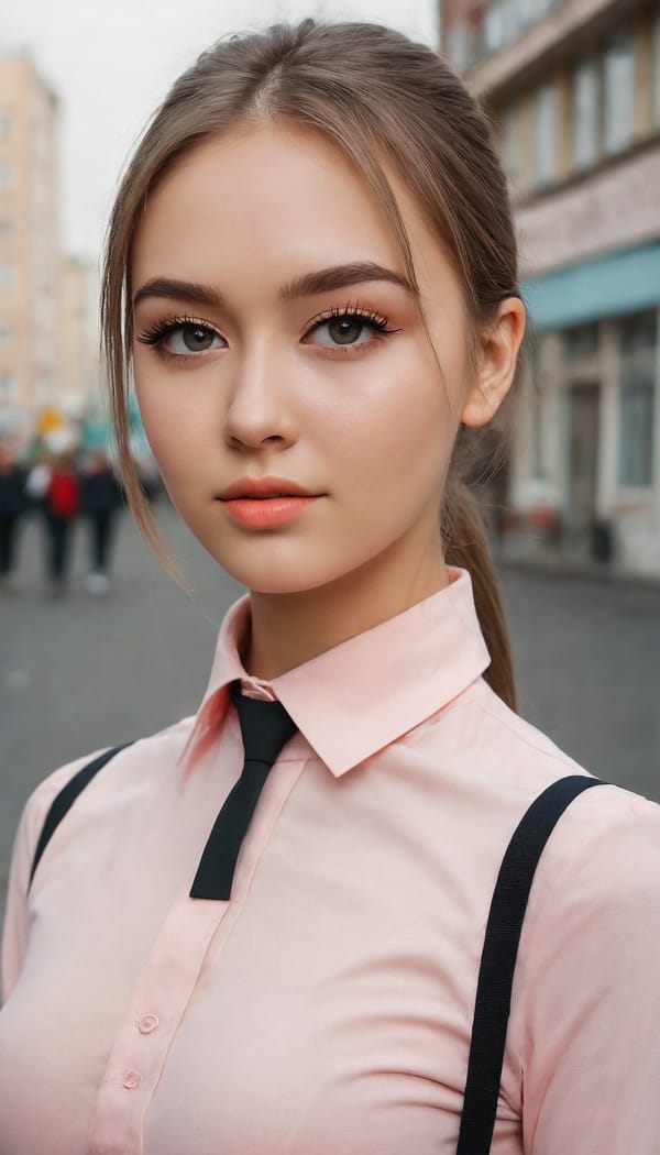 Tags: 21872187, SDXL
{"3": {"inputs": {"seed": 277843510212152, "steps": 32, "cfg": 5.1, "sampler_name": "dpmpp_2m", "scheduler": "karras", "denoise": 1.0, "model": ["27", 0], "positive": ["6", 0], "negative": ["7", 0], "latent_image": ["5", 0]}, "class_type": "KSampler"}, "4": {"inputs": {"ckpt_name": "juggernautXL_v8Rundiffusion.safetensors"}, "class_type": "CheckpointLoaderSimple"}, "5": {"inputs": {"width": 768, "height": 1344, "batch_size": 1}, "class_type": "EmptyLatentImage"}, "6": {"inputs": {"text": "28 year old girl, (russian:1.09), (blush:1.08), (sexy lips:1.06), (idol:1.12), (detailed face:1.02), (seductive facial expression:1.06), (eyelashes:1.12), (cute:0.97), (temptress:1.10), (seductive pose:1.00), (double eyelids:1.13), (slim:0.96), (beautiful eyes:1.13), (perky ass:0.95), (exposed ass:1.10), (looking back:1.07), (sexy ass:0.97), (thigh gap:1.09), (school uniform:1.09), choker, busy street, (textured skin:1.00), (portra:1.09), (RAW:1.09), (candid cinema:1.01), (skin fuzz:1.02), (natural looking skin:1.01), (soft lighting:1.09), (detailed skin:1.05), (film:1.06)", "clip": ["27", 1]}, "class_type": "CLIPTextEncode"}, "7": {"inputs": {"text": "(low resolution:1.11), (bad hands:1.10), (twisted:1.12), (worst quality:1.06), (watermark:1.09), (distorted:1.10), (open mouth:1.06)", "clip": ["27", 1]}, "class_type": "CLIPTextEncode"}, "8": {"inputs": {"samples": ["3", 0], "vae": ["4", 2]}, "class_type": "VAEDecode"}, "25": {"inputs": {"lora_name": "nudify_xl.safetensors", "strength_model": 0.17, "strength_clip": 0.36, "model": ["4", 0], "clip": ["4", 1]}, "class_type": "LoraLoader"}, "26": {"inputs": {"lora_name": "shirtlift_SDXL_v2.safetensors", "strength_model": 0.04, "strength_clip": 0.04, "model": ["25", 0], "clip": ["25", 1]}, "class_type": "LoraLoader"}, "27": {"inputs": {"lora_name": "PerfectEyesXL.safetensors", "strength_model": 0.09, "strength_clip": 0.0, "model": ["26", 0], "clip": ["26", 1]}, "class_type": "LoraLoader"}, "30": {"inputs": {"model_name": "4x_NMKD-Superscale-SP_178000_G.pth"}, "class_type": "UpscaleModelLoader"}, "31": {"inputs": {"upscale_model": ["30", 0], "image": ["8", 0]}, "class_type": "ImageUpscaleWithModel"}, "32": {"inputs": {"upscale_method": "lanczos", "scale_by": 0.5, "image": ["31", 0]}, "class_type": "ImageScaleBy"}, "33": {"inputs": {"pixels": ["32", 0], "vae": ["4", 2]}, "class_type": "VAEEncode"}, "34": {"inputs": {"seed": 277843510212152, "steps": 32, "cfg": 5.1, "sampler_name": "dpmpp_2m", "scheduler": "karras", "denoise": 0.3, "model": ["27", 0], "positive": ["6", 0], "negative": ["7", 0], "latent_image": ["33", 0]}, "class_type": "KSampler"}, "36": {"inputs": {"samples": ["34", 0], "vae": ["4", 2]}, "class_type": "VAEDecode"}, "39": {"inputs": {"filename_prefix": "comfyapi-1708510603193", "images": ["36", 0]}, "class_type": "SaveImage"}}