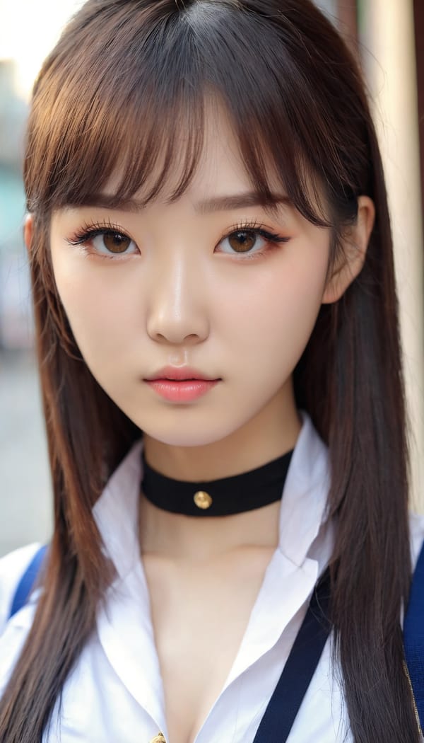 Tags: 21872187, SDXL
{"3": {"inputs": {"seed": 874772913039255, "steps": 32, "cfg": 6.63, "sampler_name": "dpmpp_2m", "scheduler": "karras", "denoise": 1.0, "model": ["27", 0], "positive": ["6", 0], "negative": ["7", 0], "latent_image": ["5", 0]}, "class_type": "KSampler"}, "4": {"inputs": {"ckpt_name": "juggernautxl.safetensors"}, "class_type": "CheckpointLoaderSimple"}, "5": {"inputs": {"width": 768, "height": 1344, "batch_size": 1}, "class_type": "EmptyLatentImage"}, "6": {"inputs": {"text": "25 year old girl, (korean:1.01), (taiwanese:0.97), (ukrainian:1.08), (detailed face:0.96), (beautiful eyes:1.08), (temptress:1.11), (sexy lips:0.96), (eyelashes:0.98), (double eyelids:1.01), (seductive pose:0.99), (cute:1.06), (pale skin:0.95), (seductive facial expression:0.95), (idol:1.12), (in a seductive pose:1.02), (large perky breasts:1.07), (cleavage:1.06), (thigh gap:1.01), (school uniform:1.02), choker, busy street, (RAW:1.08), (soft lighting:1.00), (skin fuzz:1.04), (natural looking skin:1.04), (detailed skin:1.00), (film:1.00), (candid cinema:1.04), (textured skin:1.05)", "clip": ["27", 1]}, "class_type": "CLIPTextEncode"}, "7": {"inputs": {"text": "(twisted:1.09), (distorted:1.09), (worst quality:1.12), (watermark:1.08), (low resolution:1.06), (bad hands:1.09), (open mouth:1.11)", "clip": ["27", 1]}, "class_type": "CLIPTextEncode"}, "8": {"inputs": {"samples": ["3", 0], "vae": ["4", 2]}, "class_type": "VAEDecode"}, "25": {"inputs": {"lora_name": "nudify_xl.safetensors", "strength_model": 0.01, "strength_clip": 0.12, "model": ["4", 0], "clip": ["4", 1]}, "class_type": "LoraLoader"}, "26": {"inputs": {"lora_name": "shirtlift_SDXL_v2.safetensors", "strength_model": 0.07, "strength_clip": 0.08, "model": ["25", 0], "clip": ["25", 1]}, "class_type": "LoraLoader"}, "27": {"inputs": {"lora_name": "PerfectEyesXL.safetensors", "strength_model": 0.02, "strength_clip": 0.01, "model": ["26", 0], "clip": ["26", 1]}, "class_type": "LoraLoader"}, "30": {"inputs": {"model_name": "4x_NMKD-Superscale-SP_178000_G.pth"}, "class_type": "UpscaleModelLoader"}, "31": {"inputs": {"upscale_model": ["30", 0], "image": ["8", 0]}, "class_type": "ImageUpscaleWithModel"}, "32": {"inputs": {"upscale_method": "lanczos", "scale_by": 0.5, "image": ["31", 0]}, "class_type": "ImageScaleBy"}, "33": {"inputs": {"pixels": ["32", 0], "vae": ["4", 2]}, "class_type": "VAEEncode"}, "34": {"inputs": {"seed": 874772913039255, "steps": 32, "cfg": 6.63, "sampler_name": "dpmpp_2m", "scheduler": "karras", "denoise": 0.3, "model": ["27", 0], "positive": ["6", 0], "negative": ["7", 0], "latent_image": ["33", 0]}, "class_type": "KSampler"}, "36": {"inputs": {"samples": ["34", 0], "vae": ["4", 2]}, "class_type": "VAEDecode"}, "39": {"inputs": {"filename_prefix": "comfyapi-1717441685028", "images": ["36", 0]}, "class_type": "SaveImage"}}