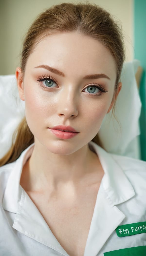 Tags: 21872187, SDXL
{"3": {"inputs": {"seed": 757513631257095, "steps": 32, "cfg": 5.58, "sampler_name": "dpmpp_2m", "scheduler": "karras", "denoise": 1.0, "model": ["27", 0], "positive": ["6", 0], "negative": ["7", 0], "latent_image": ["5", 0]}, "class_type": "KSampler"}, "4": {"inputs": {"ckpt_name": "juggernautxl.safetensors"}, "class_type": "CheckpointLoaderSimple"}, "5": {"inputs": {"width": 768, "height": 1344, "batch_size": 1}, "class_type": "EmptyLatentImage"}, "6": {"inputs": {"text": "27 year old girl, (irish:1.14), (blush:1.01), (sexy lips:1.04), (seductive facial expression:0.96), (pale skin:1.14), (idol:1.14), (detailed face:1.01), (beautiful eyes:0.98), (cute:1.03), (eyelashes:1.09), (double eyelids:0.98), (seductive pose:1.06), (slim:1.04), (perky ass:1.09), (exposed ass:0.99), (looking back:1.12), (sexy ass:0.98), (thigh gap:1.03), (nurse in uniform:0.99) working in a hospital ward, (film:1.00), (skin fuzz:1.05), (candid cinema:1.01), (RAW:1.01), (textured skin:1.00), (portra:1.01), (soft lighting:1.04), (natural looking skin:1.06)", "clip": ["27", 1]}, "class_type": "CLIPTextEncode"}, "7": {"inputs": {"text": "(low resolution:1.10), (distorted:1.12), (open mouth:1.05), (watermark:1.05), (worst quality:1.13), (twisted:1.13), (bad hands:1.08)", "clip": ["27", 1]}, "class_type": "CLIPTextEncode"}, "8": {"inputs": {"samples": ["3", 0], "vae": ["4", 2]}, "class_type": "VAEDecode"}, "25": {"inputs": {"lora_name": "nudify_xl.safetensors", "strength_model": 0.23, "strength_clip": 0.0, "model": ["4", 0], "clip": ["4", 1]}, "class_type": "LoraLoader"}, "26": {"inputs": {"lora_name": "shirtlift_SDXL_v2.safetensors", "strength_model": 0.12, "strength_clip": 0.01, "model": ["25", 0], "clip": ["25", 1]}, "class_type": "LoraLoader"}, "27": {"inputs": {"lora_name": "PerfectEyesXL.safetensors", "strength_model": 0.03, "strength_clip": 0.09, "model": ["26", 0], "clip": ["26", 1]}, "class_type": "LoraLoader"}, "30": {"inputs": {"model_name": "4x_NMKD-Superscale-SP_178000_G.pth"}, "class_type": "UpscaleModelLoader"}, "31": {"inputs": {"upscale_model": ["30", 0], "image": ["8", 0]}, "class_type": "ImageUpscaleWithModel"}, "32": {"inputs": {"upscale_method": "lanczos", "scale_by": 0.5, "image": ["31", 0]}, "class_type": "ImageScaleBy"}, "33": {"inputs": {"pixels": ["32", 0], "vae": ["4", 2]}, "class_type": "VAEEncode"}, "34": {"inputs": {"seed": 757513631257095, "steps": 32, "cfg": 5.58, "sampler_name": "dpmpp_2m", "scheduler": "karras", "denoise": 0.3, "model": ["27", 0], "positive": ["6", 0], "negative": ["7", 0], "latent_image": ["33", 0]}, "class_type": "KSampler"}, "36": {"inputs": {"samples": ["34", 0], "vae": ["4", 2]}, "class_type": "VAEDecode"}, "39": {"inputs": {"filename_prefix": "comfyapi-1714413796154", "images": ["36", 0]}, "class_type": "SaveImage"}}