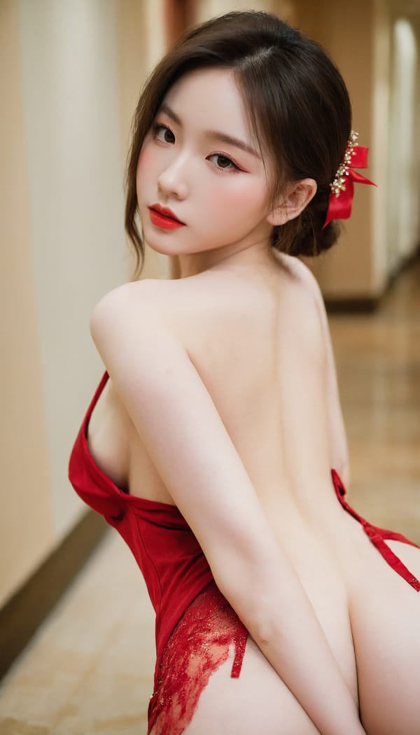 Tags: 21872187, SDXL
{"3": {"inputs": {"seed": 892305628865337, "steps": 32, "cfg": 6.09, "sampler_name": "dpmpp_2m", "scheduler": "karras", "denoise": 1.0, "model": ["27", 0], "positive": ["6", 0], "negative": ["7", 0], "latent_image": ["5", 0]}, "class_type": "KSampler"}, "4": {"inputs": {"ckpt_name": "leosamsHelloworldSDXL_helloworldSDXL32DPO.safetensors"}, "class_type": "CheckpointLoaderSimple"}, "5": {"inputs": {"width": 768, "height": 1344, "batch_size": 1}, "class_type": "EmptyLatentImage"}, "6": {"inputs": {"text": "19 year old girl, (pale skin:1.00), (seductive pose:1.13), (seductive facial expression:1.08), (sexy lips:0.99), (cute:1.02), (temptress:1.05), (eyelashes:1.01), (slim:1.10), (detailed face:1.01), (idol:1.03), (double eyelids:1.03), (blush:1.06), (on all fours:1.03), (spreading ass cheeks:0.99), (from behind:1.13), (backboob:0.99), (wearing a low-cut red dress:0.96) at a ballroom, (natural looking skin:1.04), (skin fuzz:1.01), (portra:1.05), (RAW:1.09), (film:1.09), (candid cinema:1.08), (soft lighting:1.05), (detailed skin:1.07), (textured skin:1.04)", "clip": ["27", 1]}, "class_type": "CLIPTextEncode"}, "7": {"inputs": {"text": "(worst quality:1.05), (bad hands:1.09), (distorted:1.13), (open mouth:1.06), (twisted:1.10), (watermark:1.07), (low resolution:1.13)", "clip": ["27", 1]}, "class_type": "CLIPTextEncode"}, "8": {"inputs": {"samples": ["3", 0], "vae": ["4", 2]}, "class_type": "VAEDecode"}, "25": {"inputs": {"lora_name": "nudify_xl.safetensors", "strength_model": 0.25, "strength_clip": 0.37, "model": ["4", 0], "clip": ["4", 1]}, "class_type": "LoraLoader"}, "26": {"inputs": {"lora_name": "shirtlift_SDXL_v2.safetensors", "strength_model": 0.03, "strength_clip": 0.07, "model": ["25", 0], "clip": ["25", 1]}, "class_type": "LoraLoader"}, "27": {"inputs": {"lora_name": "PerfectEyesXL.safetensors", "strength_model": 0.16, "strength_clip": 0.03, "model": ["26", 0], "clip": ["26", 1]}, "class_type": "LoraLoader"}, "30": {"inputs": {"model_name": "4x_NMKD-Superscale-SP_178000_G.pth"}, "class_type": "UpscaleModelLoader"}, "31": {"inputs": {"upscale_model": ["30", 0], "image": ["8", 0]}, "class_type": "ImageUpscaleWithModel"}, "32": {"inputs": {"upscale_method": "lanczos", "scale_by": 0.5, "image": ["31", 0]}, "class_type": "ImageScaleBy"}, "33": {"inputs": {"pixels": ["32", 0], "vae": ["4", 2]}, "class_type": "VAEEncode"}, "34": {"inputs": {"seed": 892305628865337, "steps": 32, "cfg": 6.09, "sampler_name": "dpmpp_2m", "scheduler": "karras", "denoise": 0.3, "model": ["27", 0], "positive": ["6", 0], "negative": ["7", 0], "latent_image": ["33", 0]}, "class_type": "KSampler"}, "36": {"inputs": {"samples": ["34", 0], "vae": ["4", 2]}, "class_type": "VAEDecode"}, "39": {"inputs": {"filename_prefix": "comfyapi-1707957907164", "images": ["36", 0]}, "class_type": "SaveImage"}}