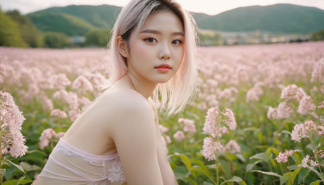 Tags: 21872187, SDXL
{"3": {"inputs": {"seed": 315884004899796, "steps": 32, "cfg": 7.16, "sampler_name": "dpmpp_2m", "scheduler": "karras", "denoise": 1.0, "model": ["27", 0], "positive": ["6", 0], "negative": ["7", 0], "latent_image": ["5", 0]}, "class_type": "KSampler"}, "4": {"inputs": {"ckpt_name": "juggernautxl.safetensors"}, "class_type": "CheckpointLoaderSimple"}, "5": {"inputs": {"width": 1344, "height": 768, "batch_size": 1}, "class_type": "EmptyLatentImage"}, "6": {"inputs": {"text": "21 year old girl, (korean:1.03), (ukrainian:0.96), (irish:1.01), (seductive facial expression:1.07), (eyelashes:0.97), (cute:1.02), (idol:1.14), (slim:0.95), (blush:1.08), (beautiful eyes:1.14), (pale skin:0.95), (detailed face:1.10), (seductive pose:1.13), (double eyelids:1.04), (sexy lips:1.02), (perky ass:1.09), (exposed ass:1.12), (looking back:1.10), (sexy ass:1.05), (thigh gap:1.11), wearing (translucent clothes:1.13) on a flower field, (candid cinema:1.00), (detailed skin:1.08), (soft lighting:1.09), (natural looking skin:1.05), (skin fuzz:1.08), (portra:1.07), (textured skin:1.03), (RAW:1.03), (film:1.05)", "clip": ["27", 1]}, "class_type": "CLIPTextEncode"}, "7": {"inputs": {"text": "(open mouth:1.09), (twisted:1.11), (watermark:1.13), (low resolution:1.13), (distorted:1.10), (worst quality:1.05), (bad hands:1.11)", "clip": ["27", 1]}, "class_type": "CLIPTextEncode"}, "8": {"inputs": {"samples": ["3", 0], "vae": ["4", 2]}, "class_type": "VAEDecode"}, "25": {"inputs": {"lora_name": "nudify_xl.safetensors", "strength_model": 0.24, "strength_clip": 0.19, "model": ["4", 0], "clip": ["4", 1]}, "class_type": "LoraLoader"}, "26": {"inputs": {"lora_name": "shirtlift_SDXL_v2.safetensors", "strength_model": 0.19, "strength_clip": 0.13, "model": ["25", 0], "clip": ["25", 1]}, "class_type": "LoraLoader"}, "27": {"inputs": {"lora_name": "PerfectEyesXL.safetensors", "strength_model": 0.11, "strength_clip": 0.01, "model": ["26", 0], "clip": ["26", 1]}, "class_type": "LoraLoader"}, "30": {"inputs": {"model_name": "4x_NMKD-Superscale-SP_178000_G.pth"}, "class_type": "UpscaleModelLoader"}, "31": {"inputs": {"upscale_model": ["30", 0], "image": ["8", 0]}, "class_type": "ImageUpscaleWithModel"}, "32": {"inputs": {"upscale_method": "lanczos", "scale_by": 0.5, "image": ["31", 0]}, "class_type": "ImageScaleBy"}, "33": {"inputs": {"pixels": ["32", 0], "vae": ["4", 2]}, "class_type": "VAEEncode"}, "34": {"inputs": {"seed": 315884004899796, "steps": 32, "cfg": 7.16, "sampler_name": "dpmpp_2m", "scheduler": "karras", "denoise": 0.3, "model": ["27", 0], "positive": ["6", 0], "negative": ["7", 0], "latent_image": ["33", 0]}, "class_type": "KSampler"}, "36": {"inputs": {"samples": ["34", 0], "vae": ["4", 2]}, "class_type": "VAEDecode"}, "39": {"inputs": {"filename_prefix": "comfyapi-1735442561394", "images": ["36", 0]}, "class_type": "SaveImage"}}