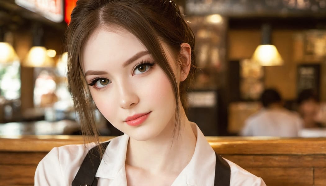 Tags: 21872187, SDXL
{"3": {"inputs": {"seed": 563536630667018, "steps": 64, "cfg": 5.16, "sampler_name": "dpmpp_2m", "scheduler": "karras", "denoise": 1.0, "model": ["27", 0], "positive": ["6", 0], "negative": ["7", 0], "latent_image": ["5", 0]}, "class_type": "KSampler"}, "4": {"inputs": {"ckpt_name": "juggernautXL_v7Rundiffusion.safetensors"}, "class_type": "CheckpointLoaderSimple"}, "5": {"inputs": {"width": 1344, "height": 768, "batch_size": 1}, "class_type": "EmptyLatentImage"}, "6": {"inputs": {"text": "20 year old girl, (idol:1.10), (pale skin:1.10), (sexy lips:1.11), (beautiful eyes:0.96), (cute:1.01), (eyelashes:1.14), (blush:0.97), (temptress:1.06), (double eyelids:1.10), (slim:1.06), (seductive facial expression:1.00), (seductive pose:1.13), (detailed face:1.00), (in a seductive pose:1.05), (large perky breasts:1.00), (cleavage:0.98), (thigh gap:1.08), (a waitress in uniform:1.04) working at a restaurant, (RAW:1.06), (soft lighting:1.07), (skin fuzz:1.01), (natural looking skin:1.07), (textured skin:1.07), (film:1.07), (portra:1.09), (detailed skin:1.01), (candid cinema:1.05)", "clip": ["27", 1]}, "class_type": "CLIPTextEncode"}, "7": {"inputs": {"text": "(watermark:1.10), (bad hands:1.05), (worst quality:1.11), (distorted:1.08), (low resolution:1.10), (open mouth:1.07), (twisted:1.09)", "clip": ["27", 1]}, "class_type": "CLIPTextEncode"}, "8": {"inputs": {"samples": ["3", 0], "vae": ["4", 2]}, "class_type": "VAEDecode"}, "25": {"inputs": {"lora_name": "nudify_xl.safetensors", "strength_model": 0.31, "strength_clip": 0.29, "model": ["4", 0], "clip": ["4", 1]}, "class_type": "LoraLoader"}, "26": {"inputs": {"lora_name": "shirtlift_SDXL_v2.safetensors", "strength_model": 0.09, "strength_clip": 0.0, "model": ["25", 0], "clip": ["25", 1]}, "class_type": "LoraLoader"}, "27": {"inputs": {"lora_name": "PerfectEyesXL.safetensors", "strength_model": 0.16, "strength_clip": 0.04, "model": ["26", 0], "clip": ["26", 1]}, "class_type": "LoraLoader"}, "30": {"inputs": {"model_name": "4x_NMKD-Superscale-SP_178000_G.pth"}, "class_type": "UpscaleModelLoader"}, "31": {"inputs": {"upscale_model": ["30", 0], "image": ["8", 0]}, "class_type": "ImageUpscaleWithModel"}, "32": {"inputs": {"upscale_method": "lanczos", "scale_by": 0.5, "image": ["31", 0]}, "class_type": "ImageScaleBy"}, "33": {"inputs": {"pixels": ["32", 0], "vae": ["4", 2]}, "class_type": "VAEEncode"}, "34": {"inputs": {"seed": 563536630667018, "steps": 64, "cfg": 5.16, "sampler_name": "dpmpp_2m", "scheduler": "karras", "denoise": 0.3, "model": ["27", 0], "positive": ["6", 0], "negative": ["7", 0], "latent_image": ["33", 0]}, "class_type": "KSampler"}, "36": {"inputs": {"samples": ["34", 0], "vae": ["4", 2]}, "class_type": "VAEDecode"}, "39": {"inputs": {"filename_prefix": "comfyapi-1705320147813", "images": ["36", 0]}, "class_type": "SaveImage"}}