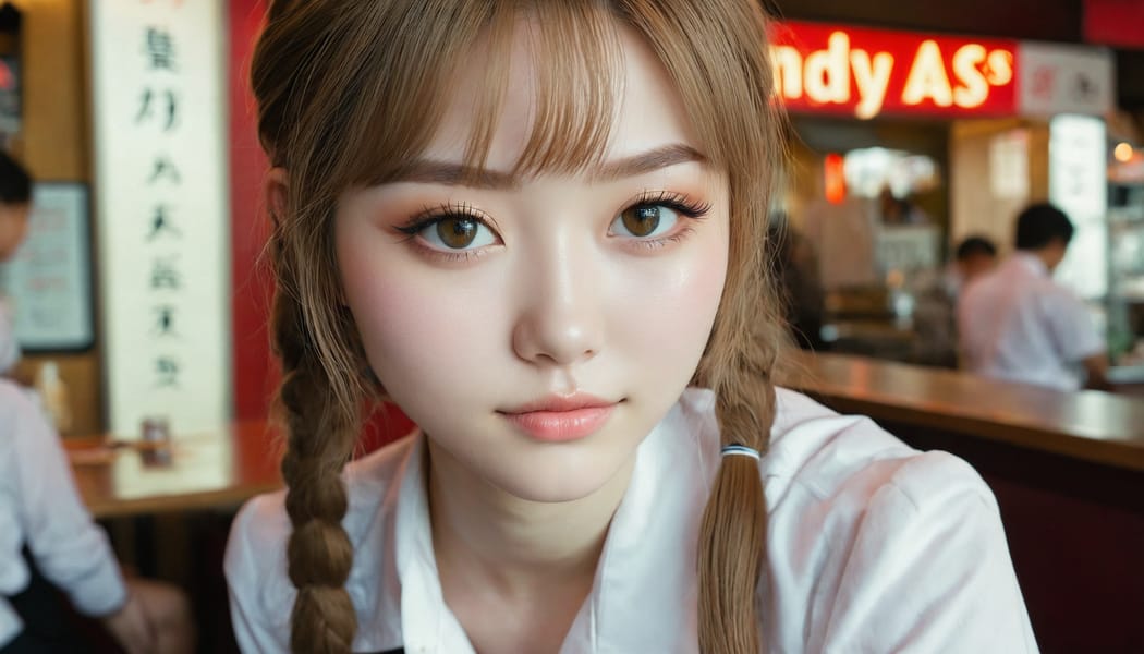 Tags: 21872187, SDXL
{"3": {"inputs": {"seed": 820289071912866, "steps": 32, "cfg": 6.97, "sampler_name": "dpmpp_2m", "scheduler": "karras", "denoise": 1.0, "model": ["27", 0], "positive": ["6", 0], "negative": ["7", 0], "latent_image": ["5", 0]}, "class_type": "KSampler"}, "4": {"inputs": {"ckpt_name": "juggernautxl.safetensors"}, "class_type": "CheckpointLoaderSimple"}, "5": {"inputs": {"width": 1344, "height": 768, "batch_size": 1}, "class_type": "EmptyLatentImage"}, "6": {"inputs": {"text": "23 year old girl, (beautiful eyes:0.98), (seductive pose:1.00), (double eyelids:1.04), (slim:1.14), (eyelashes:1.02), (blush:0.99), (temptress:1.01), (pale skin:1.10), (seductive facial expression:1.03), (detailed face:1.12), (idol:0.97), (sexy lips:0.95), (cute:1.06), (perky ass:0.99), (exposed ass:1.03), (looking back:1.14), (sexy ass:1.01), (thigh gap:1.01), (a waitress in uniform:1.06) working at a restaurant, (candid cinema:1.00), (detailed skin:1.04), (textured skin:1.01), (natural looking skin:1.00), (skin fuzz:1.04), (soft lighting:1.06), (film:1.06), (portra:1.03), (RAW:1.00)", "clip": ["27", 1]}, "class_type": "CLIPTextEncode"}, "7": {"inputs": {"text": "(bad hands:1.13), (twisted:1.14), (worst quality:1.06), (distorted:1.10), (open mouth:1.12), (watermark:1.05), (low resolution:1.06)", "clip": ["27", 1]}, "class_type": "CLIPTextEncode"}, "8": {"inputs": {"samples": ["3", 0], "vae": ["4", 2]}, "class_type": "VAEDecode"}, "25": {"inputs": {"lora_name": "nudify_xl.safetensors", "strength_model": 0.13, "strength_clip": 0.24, "model": ["4", 0], "clip": ["4", 1]}, "class_type": "LoraLoader"}, "26": {"inputs": {"lora_name": "shirtlift_SDXL_v2.safetensors", "strength_model": 0.0, "strength_clip": 0.05, "model": ["25", 0], "clip": ["25", 1]}, "class_type": "LoraLoader"}, "27": {"inputs": {"lora_name": "PerfectEyesXL.safetensors", "strength_model": 0.0, "strength_clip": 0.05, "model": ["26", 0], "clip": ["26", 1]}, "class_type": "LoraLoader"}, "30": {"inputs": {"model_name": "4x_NMKD-Superscale-SP_178000_G.pth"}, "class_type": "UpscaleModelLoader"}, "31": {"inputs": {"upscale_model": ["30", 0], "image": ["8", 0]}, "class_type": "ImageUpscaleWithModel"}, "32": {"inputs": {"upscale_method": "lanczos", "scale_by": 0.5, "image": ["31", 0]}, "class_type": "ImageScaleBy"}, "33": {"inputs": {"pixels": ["32", 0], "vae": ["4", 2]}, "class_type": "VAEEncode"}, "34": {"inputs": {"seed": 820289071912866, "steps": 32, "cfg": 6.97, "sampler_name": "dpmpp_2m", "scheduler": "karras", "denoise": 0.3, "model": ["27", 0], "positive": ["6", 0], "negative": ["7", 0], "latent_image": ["33", 0]}, "class_type": "KSampler"}, "36": {"inputs": {"samples": ["34", 0], "vae": ["4", 2]}, "class_type": "VAEDecode"}, "39": {"inputs": {"filename_prefix": "comfyapi-1734880623959", "images": ["36", 0]}, "class_type": "SaveImage"}}