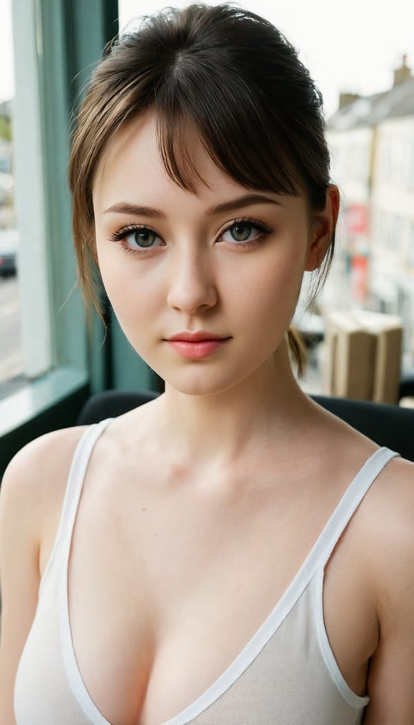 Tags: 21872187, SDXL
{"3": {"inputs": {"seed": 440584214711473, "steps": 32, "cfg": 6.83, "sampler_name": "dpmpp_2m", "scheduler": "karras", "denoise": 1.0, "model": ["27", 0], "positive": ["6", 0], "negative": ["7", 0], "latent_image": ["5", 0]}, "class_type": "KSampler"}, "4": {"inputs": {"ckpt_name": "juggernautXL_v8Rundiffusion.safetensors"}, "class_type": "CheckpointLoaderSimple"}, "5": {"inputs": {"width": 768, "height": 1344, "batch_size": 1}, "class_type": "EmptyLatentImage"}, "6": {"inputs": {"text": "26 year old girl, (irish:1.05), (double eyelids:1.09), (eyelashes:1.01), (cute:1.00), (detailed face:0.99), (seductive pose:1.02), (temptress:1.00), (idol:0.97), (sexy lips:1.07), (seductive facial expression:1.07), (slim:1.11), (pale skin:1.01), (beautiful eyes:0.95), (in a seductive pose:1.02), (large perky breasts:1.05), (cleavage:1.05), (thigh gap:1.14), (white tanktop:1.03), busy street, (RAW:1.07), (film:1.06), (portra:1.03), (natural looking skin:1.09), (soft lighting:1.05), (detailed skin:1.09), (candid cinema:1.00), (skin fuzz:1.02), (textured skin:1.03)", "clip": ["27", 1]}, "class_type": "CLIPTextEncode"}, "7": {"inputs": {"text": "(distorted:1.06), (low resolution:1.07), (open mouth:1.07), (bad hands:1.05), (twisted:1.05), (watermark:1.09), (worst quality:1.09)", "clip": ["27", 1]}, "class_type": "CLIPTextEncode"}, "8": {"inputs": {"samples": ["3", 0], "vae": ["4", 2]}, "class_type": "VAEDecode"}, "25": {"inputs": {"lora_name": "nudify_xl.safetensors", "strength_model": 0.06, "strength_clip": 0.34, "model": ["4", 0], "clip": ["4", 1]}, "class_type": "LoraLoader"}, "26": {"inputs": {"lora_name": "shirtlift_SDXL_v2.safetensors", "strength_model": 0.01, "strength_clip": 0.01, "model": ["25", 0], "clip": ["25", 1]}, "class_type": "LoraLoader"}, "27": {"inputs": {"lora_name": "PerfectEyesXL.safetensors", "strength_model": 0.06, "strength_clip": 0.08, "model": ["26", 0], "clip": ["26", 1]}, "class_type": "LoraLoader"}, "30": {"inputs": {"model_name": "4x_NMKD-Superscale-SP_178000_G.pth"}, "class_type": "UpscaleModelLoader"}, "31": {"inputs": {"upscale_model": ["30", 0], "image": ["8", 0]}, "class_type": "ImageUpscaleWithModel"}, "32": {"inputs": {"upscale_method": "lanczos", "scale_by": 0.5, "image": ["31", 0]}, "class_type": "ImageScaleBy"}, "33": {"inputs": {"pixels": ["32", 0], "vae": ["4", 2]}, "class_type": "VAEEncode"}, "34": {"inputs": {"seed": 440584214711473, "steps": 32, "cfg": 6.83, "sampler_name": "dpmpp_2m", "scheduler": "karras", "denoise": 0.3, "model": ["27", 0], "positive": ["6", 0], "negative": ["7", 0], "latent_image": ["33", 0]}, "class_type": "KSampler"}, "36": {"inputs": {"samples": ["34", 0], "vae": ["4", 2]}, "class_type": "VAEDecode"}, "39": {"inputs": {"filename_prefix": "comfyapi-1708068126839", "images": ["36", 0]}, "class_type": "SaveImage"}}