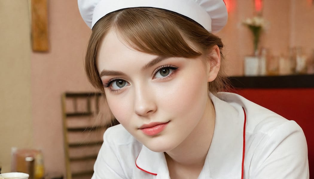 Tags: 21872187, SDXL
{"3": {"inputs": {"seed": 675742893977400, "steps": 32, "cfg": 5.31, "sampler_name": "dpmpp_2m", "scheduler": "karras", "denoise": 1.0, "model": ["27", 0], "positive": ["6", 0], "negative": ["7", 0], "latent_image": ["5", 0]}, "class_type": "KSampler"}, "4": {"inputs": {"ckpt_name": "juggernautXL_v8Rundiffusion.safetensors"}, "class_type": "CheckpointLoaderSimple"}, "5": {"inputs": {"width": 1344, "height": 768, "batch_size": 1}, "class_type": "EmptyLatentImage"}, "6": {"inputs": {"text": "20 year old girl, (russian:1.04), (cute:1.09), (idol:1.05), (sexy lips:1.06), (detailed face:0.99), (pale skin:1.14), (seductive facial expression:1.10), (slim:1.07), (seductive pose:0.95), (double eyelids:1.05), (temptress:1.05), (blush:0.96), (beautiful eyes:0.97), (eyelashes:1.05), (in a seductive pose:0.99), (large perky breasts:0.97), (cleavage:0.98), (thigh gap:1.11), (a waitress in uniform:1.03) working at a restaurant, (portra:1.07), (soft lighting:1.05), (natural looking skin:1.05), (candid cinema:1.04), (textured skin:1.00), (RAW:1.07), (skin fuzz:1.06), (detailed skin:1.09), (film:1.02)", "clip": ["27", 1]}, "class_type": "CLIPTextEncode"}, "7": {"inputs": {"text": "(worst quality:1.12), (twisted:1.11), (bad hands:1.05), (distorted:1.06), (open mouth:1.09), (watermark:1.11), (low resolution:1.12)", "clip": ["27", 1]}, "class_type": "CLIPTextEncode"}, "8": {"inputs": {"samples": ["3", 0], "vae": ["4", 2]}, "class_type": "VAEDecode"}, "25": {"inputs": {"lora_name": "nudify_xl.safetensors", "strength_model": 0.21, "strength_clip": 0.29, "model": ["4", 0], "clip": ["4", 1]}, "class_type": "LoraLoader"}, "26": {"inputs": {"lora_name": "shirtlift_SDXL_v2.safetensors", "strength_model": 0.01, "strength_clip": 0.06, "model": ["25", 0], "clip": ["25", 1]}, "class_type": "LoraLoader"}, "27": {"inputs": {"lora_name": "PerfectEyesXL.safetensors", "strength_model": 0.04, "strength_clip": 0.12, "model": ["26", 0], "clip": ["26", 1]}, "class_type": "LoraLoader"}, "30": {"inputs": {"model_name": "4x_NMKD-Superscale-SP_178000_G.pth"}, "class_type": "UpscaleModelLoader"}, "31": {"inputs": {"upscale_model": ["30", 0], "image": ["8", 0]}, "class_type": "ImageUpscaleWithModel"}, "32": {"inputs": {"upscale_method": "lanczos", "scale_by": 0.5, "image": ["31", 0]}, "class_type": "ImageScaleBy"}, "33": {"inputs": {"pixels": ["32", 0], "vae": ["4", 2]}, "class_type": "VAEEncode"}, "34": {"inputs": {"seed": 675742893977400, "steps": 32, "cfg": 5.31, "sampler_name": "dpmpp_2m", "scheduler": "karras", "denoise": 0.3, "model": ["27", 0], "positive": ["6", 0], "negative": ["7", 0], "latent_image": ["33", 0]}, "class_type": "KSampler"}, "36": {"inputs": {"samples": ["34", 0], "vae": ["4", 2]}, "class_type": "VAEDecode"}, "39": {"inputs": {"filename_prefix": "comfyapi-1707466645500", "images": ["36", 0]}, "class_type": "SaveImage"}}