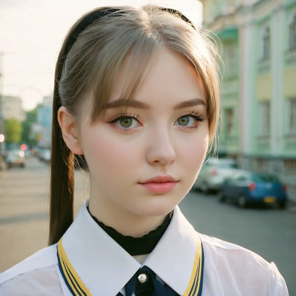 Tags: 21872187, SDXL
{"3": {"inputs": {"seed": 215350354492836, "steps": 32, "cfg": 6.96, "sampler_name": "dpmpp_2m", "scheduler": "karras", "denoise": 1.0, "model": ["27", 0], "positive": ["6", 0], "negative": ["7", 0], "latent_image": ["5", 0]}, "class_type": "KSampler"}, "4": {"inputs": {"ckpt_name": "juggernautxl.safetensors"}, "class_type": "CheckpointLoaderSimple"}, "5": {"inputs": {"width": 1024, "height": 1024, "batch_size": 1}, "class_type": "EmptyLatentImage"}, "6": {"inputs": {"text": "23 year old girl, (ukrainian:1.07), (pale skin:0.95), (eyelashes:1.07), (sexy lips:1.00), (beautiful eyes:1.05), (detailed face:1.13), (double eyelids:1.05), (cute:0.98), (seductive pose:0.95), (blush:0.99), (temptress:0.97), (idol:1.09), (seductive facial expression:1.02), (in a seductive pose:1.05), (large perky breasts:1.08), (cleavage:1.06), (thigh gap:1.02), (school uniform:1.05), choker, busy street, (natural looking skin:1.03), (candid cinema:1.05), (soft lighting:1.09), (film:1.09), (portra:1.09), (RAW:1.01), (detailed skin:1.08), (textured skin:1.09), (skin fuzz:1.09)", "clip": ["27", 1]}, "class_type": "CLIPTextEncode"}, "7": {"inputs": {"text": "(twisted:1.14), (bad hands:1.12), (open mouth:1.14), (low resolution:1.07), (watermark:1.12), (distorted:1.13), (worst quality:1.11)", "clip": ["27", 1]}, "class_type": "CLIPTextEncode"}, "8": {"inputs": {"samples": ["3", 0], "vae": ["4", 2]}, "class_type": "VAEDecode"}, "25": {"inputs": {"lora_name": "nudify_xl.safetensors", "strength_model": 0.22, "strength_clip": 0.23, "model": ["4", 0], "clip": ["4", 1]}, "class_type": "LoraLoader"}, "26": {"inputs": {"lora_name": "shirtlift_SDXL_v2.safetensors", "strength_model": 0.17, "strength_clip": 0.11, "model": ["25", 0], "clip": ["25", 1]}, "class_type": "LoraLoader"}, "27": {"inputs": {"lora_name": "PerfectEyesXL.safetensors", "strength_model": 0.02, "strength_clip": 0.12, "model": ["26", 0], "clip": ["26", 1]}, "class_type": "LoraLoader"}, "30": {"inputs": {"model_name": "4x_NMKD-Superscale-SP_178000_G.pth"}, "class_type": "UpscaleModelLoader"}, "31": {"inputs": {"upscale_model": ["30", 0], "image": ["8", 0]}, "class_type": "ImageUpscaleWithModel"}, "32": {"inputs": {"upscale_method": "lanczos", "scale_by": 0.5, "image": ["31", 0]}, "class_type": "ImageScaleBy"}, "33": {"inputs": {"pixels": ["32", 0], "vae": ["4", 2]}, "class_type": "VAEEncode"}, "34": {"inputs": {"seed": 215350354492836, "steps": 32, "cfg": 6.96, "sampler_name": "dpmpp_2m", "scheduler": "karras", "denoise": 0.3, "model": ["27", 0], "positive": ["6", 0], "negative": ["7", 0], "latent_image": ["33", 0]}, "class_type": "KSampler"}, "36": {"inputs": {"samples": ["34", 0], "vae": ["4", 2]}, "class_type": "VAEDecode"}, "39": {"inputs": {"filename_prefix": "comfyapi-1713330696813", "images": ["36", 0]}, "class_type": "SaveImage"}}