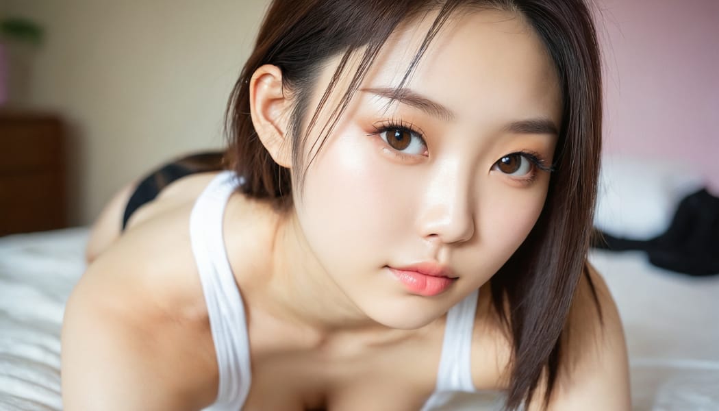 Tags: 21872187, SDXL
{"3": {"inputs": {"seed": 298362565292703, "steps": 64, "cfg": 6.04, "sampler_name": "dpmpp_2m", "scheduler": "karras", "denoise": 1.0, "model": ["27", 0], "positive": ["6", 0], "negative": ["7", 0], "latent_image": ["5", 0]}, "class_type": "KSampler"}, "4": {"inputs": {"ckpt_name": "juggernautxl.safetensors"}, "class_type": "CheckpointLoaderSimple"}, "5": {"inputs": {"width": 1344, "height": 768, "batch_size": 1}, "class_type": "EmptyLatentImage"}, "6": {"inputs": {"text": "22 year old girl, (taiwanese:1.12), (detailed face:0.98), (beautiful eyes:1.02), (temptress:0.99), (double eyelids:1.14), (idol:1.01), (seductive pose:0.98), (cute:1.08), (sexy lips:1.03), (eyelashes:1.02), (seductive facial expression:0.96), (slim:0.95), (pale skin:1.04), (on all fours:1.13), (spreading ass cheeks:1.09), (from behind:1.08), (backboob:0.95), (white tanktop:1.01), busy street, (natural looking skin:1.03), (portra:1.08), (skin fuzz:1.06), (RAW:1.06), (candid cinema:1.01), (film:1.07), (textured skin:1.03), (detailed skin:1.04)", "clip": ["27", 1]}, "class_type": "CLIPTextEncode"}, "7": {"inputs": {"text": "(twisted:1.14), (distorted:1.10), (worst quality:1.14), (bad hands:1.05), (open mouth:1.09), (low resolution:1.07), (watermark:1.06)", "clip": ["27", 1]}, "class_type": "CLIPTextEncode"}, "8": {"inputs": {"samples": ["3", 0], "vae": ["4", 2]}, "class_type": "VAEDecode"}, "25": {"inputs": {"lora_name": "nudify_xl.safetensors", "strength_model": 0.26, "strength_clip": 0.33, "model": ["4", 0], "clip": ["4", 1]}, "class_type": "LoraLoader"}, "26": {"inputs": {"lora_name": "shirtlift_SDXL_v2.safetensors", "strength_model": 0.01, "strength_clip": 0.01, "model": ["25", 0], "clip": ["25", 1]}, "class_type": "LoraLoader"}, "27": {"inputs": {"lora_name": "PerfectEyesXL.safetensors", "strength_model": 0.05, "strength_clip": 0.02, "model": ["26", 0], "clip": ["26", 1]}, "class_type": "LoraLoader"}, "30": {"inputs": {"model_name": "4x_NMKD-Superscale-SP_178000_G.pth"}, "class_type": "UpscaleModelLoader"}, "31": {"inputs": {"upscale_model": ["30", 0], "image": ["8", 0]}, "class_type": "ImageUpscaleWithModel"}, "32": {"inputs": {"upscale_method": "lanczos", "scale_by": 0.5, "image": ["31", 0]}, "class_type": "ImageScaleBy"}, "33": {"inputs": {"pixels": ["32", 0], "vae": ["4", 2]}, "class_type": "VAEEncode"}, "34": {"inputs": {"seed": 298362565292703, "steps": 64, "cfg": 6.04, "sampler_name": "dpmpp_2m", "scheduler": "karras", "denoise": 0.3, "model": ["27", 0], "positive": ["6", 0], "negative": ["7", 0], "latent_image": ["33", 0]}, "class_type": "KSampler"}, "36": {"inputs": {"samples": ["34", 0], "vae": ["4", 2]}, "class_type": "VAEDecode"}, "39": {"inputs": {"filename_prefix": "comfyapi-1731446138184", "images": ["36", 0]}, "class_type": "SaveImage"}}