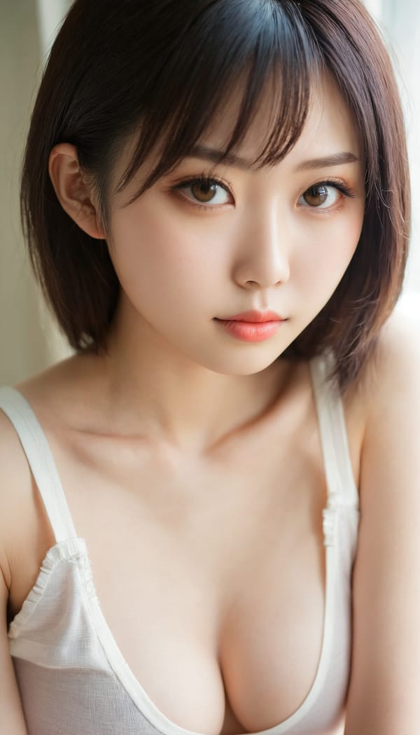 Tags: 21872187, SDXL
{"3": {"inputs": {"seed": 970070871385313, "steps": 64, "cfg": 5.54, "sampler_name": "dpmpp_2m", "scheduler": "karras", "denoise": 1.0, "model": ["27", 0], "positive": ["6", 0], "negative": ["7", 0], "latent_image": ["5", 0]}, "class_type": "KSampler"}, "4": {"inputs": {"ckpt_name": "juggernautxl.safetensors"}, "class_type": "CheckpointLoaderSimple"}, "5": {"inputs": {"width": 768, "height": 1344, "batch_size": 1}, "class_type": "EmptyLatentImage"}, "6": {"inputs": {"text": "23 year old girl, (japanese:1.14), (beautiful eyes:0.96), (temptress:1.11), (slim:1.09), (seductive pose:1.05), (double eyelids:1.02), (idol:1.06), (seductive facial expression:1.08), (cute:1.04), (sexy lips:1.09), (pale skin:1.13), (eyelashes:1.04), (blush:1.00), (in a seductive pose:1.10), (large perky breasts:1.02), (cleavage:1.10), (thigh gap:1.09), (white tanktop:1.03), busy street, (natural looking skin:1.03), (soft lighting:1.05), (RAW:1.03), (candid cinema:1.06), (skin fuzz:1.05), (detailed skin:1.08), (textured skin:1.06), (film:1.07), (portra:1.00)", "clip": ["27", 1]}, "class_type": "CLIPTextEncode"}, "7": {"inputs": {"text": "(open mouth:1.05), (watermark:1.10), (low resolution:1.12), (twisted:1.05), (distorted:1.05), (worst quality:1.05), (bad hands:1.10)", "clip": ["27", 1]}, "class_type": "CLIPTextEncode"}, "8": {"inputs": {"samples": ["3", 0], "vae": ["4", 2]}, "class_type": "VAEDecode"}, "25": {"inputs": {"lora_name": "nudify_xl.safetensors", "strength_model": 0.16, "strength_clip": 0.13, "model": ["4", 0], "clip": ["4", 1]}, "class_type": "LoraLoader"}, "26": {"inputs": {"lora_name": "shirtlift_SDXL_v2.safetensors", "strength_model": 0.18, "strength_clip": 0.0, "model": ["25", 0], "clip": ["25", 1]}, "class_type": "LoraLoader"}, "27": {"inputs": {"lora_name": "PerfectEyesXL.safetensors", "strength_model": 0.12, "strength_clip": 0.12, "model": ["26", 0], "clip": ["26", 1]}, "class_type": "LoraLoader"}, "30": {"inputs": {"model_name": "4x_NMKD-Superscale-SP_178000_G.pth"}, "class_type": "UpscaleModelLoader"}, "31": {"inputs": {"upscale_model": ["30", 0], "image": ["8", 0]}, "class_type": "ImageUpscaleWithModel"}, "32": {"inputs": {"upscale_method": "lanczos", "scale_by": 0.5, "image": ["31", 0]}, "class_type": "ImageScaleBy"}, "33": {"inputs": {"pixels": ["32", 0], "vae": ["4", 2]}, "class_type": "VAEEncode"}, "34": {"inputs": {"seed": 970070871385313, "steps": 64, "cfg": 5.54, "sampler_name": "dpmpp_2m", "scheduler": "karras", "denoise": 0.3, "model": ["27", 0], "positive": ["6", 0], "negative": ["7", 0], "latent_image": ["33", 0]}, "class_type": "KSampler"}, "36": {"inputs": {"samples": ["34", 0], "vae": ["4", 2]}, "class_type": "VAEDecode"}, "39": {"inputs": {"filename_prefix": "comfyapi-1724223889548", "images": ["36", 0]}, "class_type": "SaveImage"}}