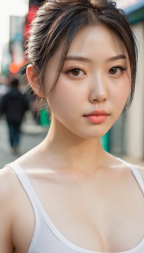 Tags: 21872187, SDXL
{"3": {"inputs": {"seed": 927805442546706, "steps": 32, "cfg": 5.97, "sampler_name": "dpmpp_2m", "scheduler": "karras", "denoise": 1.0, "model": ["27", 0], "positive": ["6", 0], "negative": ["7", 0], "latent_image": ["5", 0]}, "class_type": "KSampler"}, "4": {"inputs": {"ckpt_name": "juggernautxl.safetensors"}, "class_type": "CheckpointLoaderSimple"}, "5": {"inputs": {"width": 768, "height": 1344, "batch_size": 1}, "class_type": "EmptyLatentImage"}, "6": {"inputs": {"text": "19 year old girl, (japanese:1.12), (irish:1.11), (taiwanese:1.14), (pale skin:0.95), (sexy lips:1.01), (beautiful eyes:1.11), (seductive pose:1.04), (eyelashes:0.96), (detailed face:0.96), (idol:1.05), (double eyelids:1.00), (seductive facial expression:0.95), (blush:0.95), (temptress:1.07), (cute:0.98), (slim:1.01), (on all fours:1.10), (spreading ass cheeks:1.10), (from behind:0.95), (backboob:0.99), (white tanktop:1.07), busy street, (RAW:1.01), (soft lighting:1.04), (film:1.06), (portra:1.04), (textured skin:1.09), (candid cinema:1.07), (skin fuzz:1.08), (detailed skin:1.01), (natural looking skin:1.01)", "clip": ["27", 1]}, "class_type": "CLIPTextEncode"}, "7": {"inputs": {"text": "(open mouth:1.13), (worst quality:1.12), (twisted:1.09), (watermark:1.06), (bad hands:1.08), (distorted:1.14), (low resolution:1.06)", "clip": ["27", 1]}, "class_type": "CLIPTextEncode"}, "8": {"inputs": {"samples": ["3", 0], "vae": ["4", 2]}, "class_type": "VAEDecode"}, "25": {"inputs": {"lora_name": "nudify_xl.safetensors", "strength_model": 0.13, "strength_clip": 0.22, "model": ["4", 0], "clip": ["4", 1]}, "class_type": "LoraLoader"}, "26": {"inputs": {"lora_name": "shirtlift_SDXL_v2.safetensors", "strength_model": 0.18, "strength_clip": 0.14, "model": ["25", 0], "clip": ["25", 1]}, "class_type": "LoraLoader"}, "27": {"inputs": {"lora_name": "PerfectEyesXL.safetensors", "strength_model": 0.12, "strength_clip": 0.06, "model": ["26", 0], "clip": ["26", 1]}, "class_type": "LoraLoader"}, "30": {"inputs": {"model_name": "4x_NMKD-Superscale-SP_178000_G.pth"}, "class_type": "UpscaleModelLoader"}, "31": {"inputs": {"upscale_model": ["30", 0], "image": ["8", 0]}, "class_type": "ImageUpscaleWithModel"}, "32": {"inputs": {"upscale_method": "lanczos", "scale_by": 0.5, "image": ["31", 0]}, "class_type": "ImageScaleBy"}, "33": {"inputs": {"pixels": ["32", 0], "vae": ["4", 2]}, "class_type": "VAEEncode"}, "34": {"inputs": {"seed": 927805442546706, "steps": 32, "cfg": 5.97, "sampler_name": "dpmpp_2m", "scheduler": "karras", "denoise": 0.3, "model": ["27", 0], "positive": ["6", 0], "negative": ["7", 0], "latent_image": ["33", 0]}, "class_type": "KSampler"}, "36": {"inputs": {"samples": ["34", 0], "vae": ["4", 2]}, "class_type": "VAEDecode"}, "39": {"inputs": {"filename_prefix": "comfyapi-1732263167085", "images": ["36", 0]}, "class_type": "SaveImage"}}