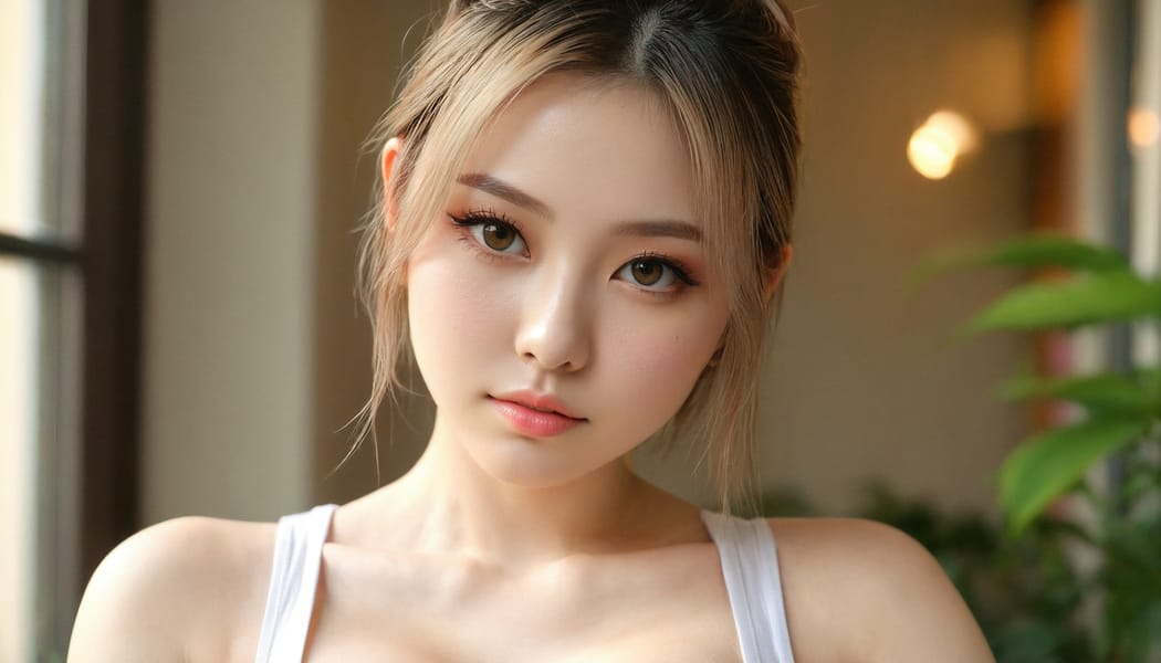 Tags: 21872187, SDXL
{"3": {"inputs": {"seed": 383594670180026, "steps": 64, "cfg": 7.05, "sampler_name": "dpmpp_2m", "scheduler": "karras", "denoise": 1.0, "model": ["27", 0], "positive": ["6", 0], "negative": ["7", 0], "latent_image": ["5", 0]}, "class_type": "KSampler"}, "4": {"inputs": {"ckpt_name": "juggernautxl.safetensors"}, "class_type": "CheckpointLoaderSimple"}, "5": {"inputs": {"width": 1344, "height": 768, "batch_size": 1}, "class_type": "EmptyLatentImage"}, "6": {"inputs": {"text": "23 year old girl, (sexy lips:0.96), (cute:1.09), (double eyelids:1.02), (seductive facial expression:0.97), (blush:0.99), (temptress:1.14), (slim:1.03), (idol:0.95), (beautiful eyes:1.05), (eyelashes:1.04), (seductive pose:0.96), (pale skin:1.02), (detailed face:1.09), (in a seductive pose:1.08), (large perky breasts:1.06), (cleavage:1.13), (thigh gap:1.06), (white tanktop:0.99), busy street, (candid cinema:1.08), (RAW:1.09), (skin fuzz:1.06), (soft lighting:1.08), (detailed skin:1.07), (film:1.06), (natural looking skin:1.06), (portra:1.08), (textured skin:1.03)", "clip": ["27", 1]}, "class_type": "CLIPTextEncode"}, "7": {"inputs": {"text": "(distorted:1.07), (worst quality:1.13), (open mouth:1.07), (low resolution:1.09), (watermark:1.06), (twisted:1.07), (bad hands:1.13)", "clip": ["27", 1]}, "class_type": "CLIPTextEncode"}, "8": {"inputs": {"samples": ["3", 0], "vae": ["4", 2]}, "class_type": "VAEDecode"}, "25": {"inputs": {"lora_name": "nudify_xl.safetensors", "strength_model": 0.17, "strength_clip": 0.03, "model": ["4", 0], "clip": ["4", 1]}, "class_type": "LoraLoader"}, "26": {"inputs": {"lora_name": "shirtlift_SDXL_v2.safetensors", "strength_model": 0.13, "strength_clip": 0.14, "model": ["25", 0], "clip": ["25", 1]}, "class_type": "LoraLoader"}, "27": {"inputs": {"lora_name": "PerfectEyesXL.safetensors", "strength_model": 0.03, "strength_clip": 0.12, "model": ["26", 0], "clip": ["26", 1]}, "class_type": "LoraLoader"}, "30": {"inputs": {"model_name": "4x_NMKD-Superscale-SP_178000_G.pth"}, "class_type": "UpscaleModelLoader"}, "31": {"inputs": {"upscale_model": ["30", 0], "image": ["8", 0]}, "class_type": "ImageUpscaleWithModel"}, "32": {"inputs": {"upscale_method": "lanczos", "scale_by": 0.5, "image": ["31", 0]}, "class_type": "ImageScaleBy"}, "33": {"inputs": {"pixels": ["32", 0], "vae": ["4", 2]}, "class_type": "VAEEncode"}, "34": {"inputs": {"seed": 383594670180026, "steps": 64, "cfg": 7.05, "sampler_name": "dpmpp_2m", "scheduler": "karras", "denoise": 0.3, "model": ["27", 0], "positive": ["6", 0], "negative": ["7", 0], "latent_image": ["33", 0]}, "class_type": "KSampler"}, "36": {"inputs": {"samples": ["34", 0], "vae": ["4", 2]}, "class_type": "VAEDecode"}, "39": {"inputs": {"filename_prefix": "comfyapi-1732630641540", "images": ["36", 0]}, "class_type": "SaveImage"}}