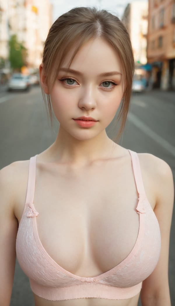 Tags: 21872187, SDXL
{"3": {"inputs": {"seed": 346151215056788, "steps": 32, "cfg": 6.04, "sampler_name": "dpmpp_2m", "scheduler": "karras", "denoise": 1.0, "model": ["27", 0], "positive": ["6", 0], "negative": ["7", 0], "latent_image": ["5", 0]}, "class_type": "KSampler"}, "4": {"inputs": {"ckpt_name": "juggernautxl.safetensors"}, "class_type": "CheckpointLoaderSimple"}, "5": {"inputs": {"width": 768, "height": 1344, "batch_size": 1}, "class_type": "EmptyLatentImage"}, "6": {"inputs": {"text": "19 year old girl, (russian:1.01), (pale skin:0.95), (idol:0.95), (detailed face:1.05), (temptress:1.07), (beautiful eyes:0.98), (seductive pose:1.11), (blush:1.14), (slim:1.05), (cute:1.14), (sexy lips:1.05), (seductive facial expression:1.03), (eyelashes:1.08), (double eyelids:1.05), (in a seductive pose:1.05), (large perky breasts:1.08), (cleavage:1.03), (thigh gap:1.06), (white tanktop:0.98), busy street, (portra:1.02), (film:1.09), (candid cinema:1.02), (detailed skin:1.03), (textured skin:1.08), (soft lighting:1.00), (RAW:1.08), (natural looking skin:1.08), (skin fuzz:1.08)", "clip": ["27", 1]}, "class_type": "CLIPTextEncode"}, "7": {"inputs": {"text": "(twisted:1.08), (watermark:1.12), (low resolution:1.08), (bad hands:1.14), (worst quality:1.09), (open mouth:1.11), (distorted:1.13)", "clip": ["27", 1]}, "class_type": "CLIPTextEncode"}, "8": {"inputs": {"samples": ["3", 0], "vae": ["4", 2]}, "class_type": "VAEDecode"}, "25": {"inputs": {"lora_name": "nudify_xl.safetensors", "strength_model": 0.03, "strength_clip": 0.08, "model": ["4", 0], "clip": ["4", 1]}, "class_type": "LoraLoader"}, "26": {"inputs": {"lora_name": "shirtlift_SDXL_v2.safetensors", "strength_model": 0.1, "strength_clip": 0.02, "model": ["25", 0], "clip": ["25", 1]}, "class_type": "LoraLoader"}, "27": {"inputs": {"lora_name": "PerfectEyesXL.safetensors", "strength_model": 0.02, "strength_clip": 0.05, "model": ["26", 0], "clip": ["26", 1]}, "class_type": "LoraLoader"}, "30": {"inputs": {"model_name": "4x_NMKD-Superscale-SP_178000_G.pth"}, "class_type": "UpscaleModelLoader"}, "31": {"inputs": {"upscale_model": ["30", 0], "image": ["8", 0]}, "class_type": "ImageUpscaleWithModel"}, "32": {"inputs": {"upscale_method": "lanczos", "scale_by": 0.5, "image": ["31", 0]}, "class_type": "ImageScaleBy"}, "33": {"inputs": {"pixels": ["32", 0], "vae": ["4", 2]}, "class_type": "VAEEncode"}, "34": {"inputs": {"seed": 346151215056788, "steps": 32, "cfg": 6.04, "sampler_name": "dpmpp_2m", "scheduler": "karras", "denoise": 0.3, "model": ["27", 0], "positive": ["6", 0], "negative": ["7", 0], "latent_image": ["33", 0]}, "class_type": "KSampler"}, "36": {"inputs": {"samples": ["34", 0], "vae": ["4", 2]}, "class_type": "VAEDecode"}, "39": {"inputs": {"filename_prefix": "comfyapi-1711260896342", "images": ["36", 0]}, "class_type": "SaveImage"}}