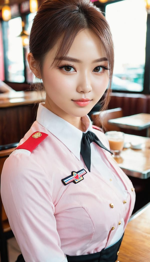 Tags: 21872187, SDXL
{"3": {"inputs": {"seed": 845563058059289, "steps": 64, "cfg": 7.11, "sampler_name": "dpmpp_2m", "scheduler": "karras", "denoise": 1.0, "model": ["27", 0], "positive": ["6", 0], "negative": ["7", 0], "latent_image": ["5", 0]}, "class_type": "KSampler"}, "4": {"inputs": {"ckpt_name": "juggernautxl.safetensors"}, "class_type": "CheckpointLoaderSimple"}, "5": {"inputs": {"width": 768, "height": 1344, "batch_size": 1}, "class_type": "EmptyLatentImage"}, "6": {"inputs": {"text": "22 year old girl, (russian:0.99), (taiwanese:1.14), (double eyelids:0.95), (slim:1.12), (cute:0.95), (detailed face:1.02), (blush:1.14), (seductive facial expression:1.04), (sexy lips:1.03), (idol:1.12), (eyelashes:1.12), (pale skin:0.96), (temptress:1.11), (beautiful eyes:0.95), (seductive pose:1.01), (on all fours:0.97), (spreading ass cheeks:1.07), (from behind:1.12), (backboob:0.97), (a waitress in uniform:1.05) working at a restaurant, (natural looking skin:1.06), (detailed skin:1.03), (soft lighting:1.02), (candid cinema:1.04), (textured skin:1.07), (film:1.02), (RAW:1.04), (skin fuzz:1.04), (portra:1.00)", "clip": ["27", 1]}, "class_type": "CLIPTextEncode"}, "7": {"inputs": {"text": "(distorted:1.08), (twisted:1.06), (worst quality:1.10), (low resolution:1.14), (bad hands:1.10), (open mouth:1.08), (watermark:1.06)", "clip": ["27", 1]}, "class_type": "CLIPTextEncode"}, "8": {"inputs": {"samples": ["3", 0], "vae": ["4", 2]}, "class_type": "VAEDecode"}, "25": {"inputs": {"lora_name": "nudify_xl.safetensors", "strength_model": 0.04, "strength_clip": 0.05, "model": ["4", 0], "clip": ["4", 1]}, "class_type": "LoraLoader"}, "26": {"inputs": {"lora_name": "shirtlift_SDXL_v2.safetensors", "strength_model": 0.04, "strength_clip": 0.09, "model": ["25", 0], "clip": ["25", 1]}, "class_type": "LoraLoader"}, "27": {"inputs": {"lora_name": "PerfectEyesXL.safetensors", "strength_model": 0.04, "strength_clip": 0.16, "model": ["26", 0], "clip": ["26", 1]}, "class_type": "LoraLoader"}, "30": {"inputs": {"model_name": "4x_NMKD-Superscale-SP_178000_G.pth"}, "class_type": "UpscaleModelLoader"}, "31": {"inputs": {"upscale_model": ["30", 0], "image": ["8", 0]}, "class_type": "ImageUpscaleWithModel"}, "32": {"inputs": {"upscale_method": "lanczos", "scale_by": 0.5, "image": ["31", 0]}, "class_type": "ImageScaleBy"}, "33": {"inputs": {"pixels": ["32", 0], "vae": ["4", 2]}, "class_type": "VAEEncode"}, "34": {"inputs": {"seed": 845563058059289, "steps": 64, "cfg": 7.11, "sampler_name": "dpmpp_2m", "scheduler": "karras", "denoise": 0.3, "model": ["27", 0], "positive": ["6", 0], "negative": ["7", 0], "latent_image": ["33", 0]}, "class_type": "KSampler"}, "36": {"inputs": {"samples": ["34", 0], "vae": ["4", 2]}, "class_type": "VAEDecode"}, "39": {"inputs": {"filename_prefix": "comfyapi-1713983356573", "images": ["36", 0]}, "class_type": "SaveImage"}}