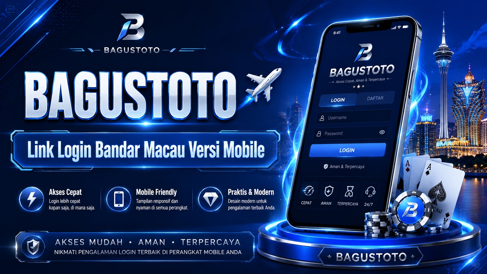 BAGUSTOTO ✈️ Link Login Bandar Macau Versi Mobile