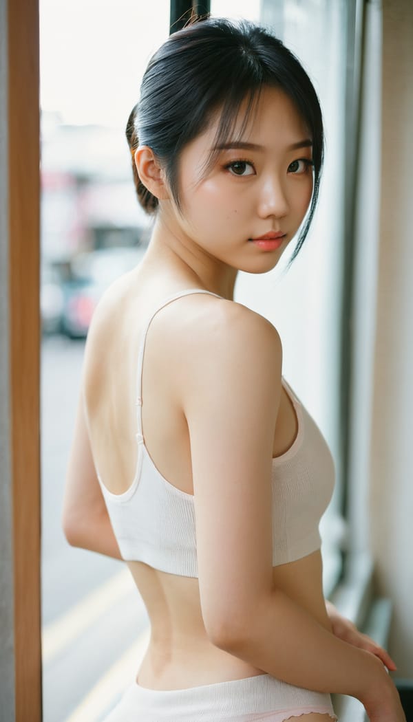 Tags: 21872187, SDXL
{"3": {"inputs": {"seed": 317506226270883, "steps": 32, "cfg": 7.09, "sampler_name": "dpmpp_2m", "scheduler": "karras", "denoise": 1.0, "model": ["27", 0], "positive": ["6", 0], "negative": ["7", 0], "latent_image": ["5", 0]}, "class_type": "KSampler"}, "4": {"inputs": {"ckpt_name": "juggernautxl.safetensors"}, "class_type": "CheckpointLoaderSimple"}, "5": {"inputs": {"width": 768, "height": 1344, "batch_size": 1}, "class_type": "EmptyLatentImage"}, "6": {"inputs": {"text": "22 year old girl, (taiwanese:0.98), (chinese:1.06), (double eyelids:1.10), (slim:1.10), (idol:0.96), (eyelashes:1.02), (beautiful eyes:1.01), (pale skin:1.06), (seductive pose:0.99), (blush:1.04), (seductive facial expression:0.96), (cute:1.08), (detailed face:1.04), (temptress:1.03), (perky ass:1.02), (exposed ass:1.12), (looking back:1.13), (sexy ass:0.99), (thigh gap:1.03), (white tanktop:0.97), busy street, (skin fuzz:1.02), (RAW:1.09), (candid cinema:1.05), (textured skin:1.06), (soft lighting:1.07), (portra:1.03), (natural looking skin:1.01), (detailed skin:1.09), (film:1.03)", "clip": ["27", 1]}, "class_type": "CLIPTextEncode"}, "7": {"inputs": {"text": "(open mouth:1.06), (distorted:1.05), (watermark:1.06), (bad hands:1.08), (worst quality:1.11), (low resolution:1.11), (twisted:1.08)", "clip": ["27", 1]}, "class_type": "CLIPTextEncode"}, "8": {"inputs": {"samples": ["3", 0], "vae": ["4", 2]}, "class_type": "VAEDecode"}, "25": {"inputs": {"lora_name": "nudify_xl.safetensors", "strength_model": 0.04, "strength_clip": 0.01, "model": ["4", 0], "clip": ["4", 1]}, "class_type": "LoraLoader"}, "26": {"inputs": {"lora_name": "shirtlift_SDXL_v2.safetensors", "strength_model": 0.15, "strength_clip": 0.13, "model": ["25", 0], "clip": ["25", 1]}, "class_type": "LoraLoader"}, "27": {"inputs": {"lora_name": "PerfectEyesXL.safetensors", "strength_model": 0.12, "strength_clip": 0.02, "model": ["26", 0], "clip": ["26", 1]}, "class_type": "LoraLoader"}, "30": {"inputs": {"model_name": "4x_NMKD-Superscale-SP_178000_G.pth"}, "class_type": "UpscaleModelLoader"}, "31": {"inputs": {"upscale_model": ["30", 0], "image": ["8", 0]}, "class_type": "ImageUpscaleWithModel"}, "32": {"inputs": {"upscale_method": "lanczos", "scale_by": 0.5, "image": ["31", 0]}, "class_type": "ImageScaleBy"}, "33": {"inputs": {"pixels": ["32", 0], "vae": ["4", 2]}, "class_type": "VAEEncode"}, "34": {"inputs": {"seed": 317506226270883, "steps": 32, "cfg": 7.09, "sampler_name": "dpmpp_2m", "scheduler": "karras", "denoise": 0.3, "model": ["27", 0], "positive": ["6", 0], "negative": ["7", 0], "latent_image": ["33", 0]}, "class_type": "KSampler"}, "36": {"inputs": {"samples": ["34", 0], "vae": ["4", 2]}, "class_type": "VAEDecode"}, "39": {"inputs": {"filename_prefix": "comfyapi-1716159815097", "images": ["36", 0]}, "class_type": "SaveImage"}}