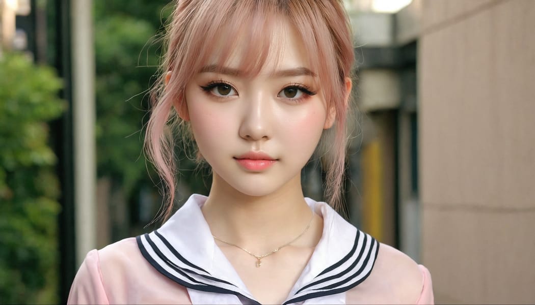 Tags: 21872187, SDXL
{"3": {"inputs": {"seed": 542284596437250, "steps": 64, "cfg": 6.12, "sampler_name": "dpmpp_2m", "scheduler": "karras", "denoise": 1.0, "model": ["27", 0], "positive": ["6", 0], "negative": ["7", 0], "latent_image": ["5", 0]}, "class_type": "KSampler"}, "4": {"inputs": {"ckpt_name": "juggernautxl.safetensors"}, "class_type": "CheckpointLoaderSimple"}, "5": {"inputs": {"width": 1344, "height": 768, "batch_size": 1}, "class_type": "EmptyLatentImage"}, "6": {"inputs": {"text": "23 year old girl, (idol:1.14), (temptress:1.00), (sexy lips:1.08), (eyelashes:0.96), (blush:1.14), (seductive facial expression:1.10), (beautiful eyes:0.96), (cute:1.14), (slim:1.09), (double eyelids:1.00), (detailed face:1.10), (seductive pose:1.04), (pale skin:1.11), (in a seductive pose:1.14), (large perky breasts:0.99), (cleavage:1.14), (thigh gap:1.08), (school uniform:1.03), choker, busy street, (RAW:1.04), (film:1.05), (textured skin:1.09), (skin fuzz:1.06), (portra:1.07), (soft lighting:1.01), (candid cinema:1.09), (natural looking skin:1.06), (detailed skin:1.03)", "clip": ["27", 1]}, "class_type": "CLIPTextEncode"}, "7": {"inputs": {"text": "(bad hands:1.07), (twisted:1.05), (worst quality:1.05), (distorted:1.09), (watermark:1.06), (open mouth:1.06), (low resolution:1.10)", "clip": ["27", 1]}, "class_type": "CLIPTextEncode"}, "8": {"inputs": {"samples": ["3", 0], "vae": ["4", 2]}, "class_type": "VAEDecode"}, "25": {"inputs": {"lora_name": "nudify_xl.safetensors", "strength_model": 0.01, "strength_clip": 0.31, "model": ["4", 0], "clip": ["4", 1]}, "class_type": "LoraLoader"}, "26": {"inputs": {"lora_name": "shirtlift_SDXL_v2.safetensors", "strength_model": 0.05, "strength_clip": 0.14, "model": ["25", 0], "clip": ["25", 1]}, "class_type": "LoraLoader"}, "27": {"inputs": {"lora_name": "PerfectEyesXL.safetensors", "strength_model": 0.04, "strength_clip": 0.05, "model": ["26", 0], "clip": ["26", 1]}, "class_type": "LoraLoader"}, "30": {"inputs": {"model_name": "4x_NMKD-Superscale-SP_178000_G.pth"}, "class_type": "UpscaleModelLoader"}, "31": {"inputs": {"upscale_model": ["30", 0], "image": ["8", 0]}, "class_type": "ImageUpscaleWithModel"}, "32": {"inputs": {"upscale_method": "lanczos", "scale_by": 0.5, "image": ["31", 0]}, "class_type": "ImageScaleBy"}, "33": {"inputs": {"pixels": ["32", 0], "vae": ["4", 2]}, "class_type": "VAEEncode"}, "34": {"inputs": {"seed": 542284596437250, "steps": 64, "cfg": 6.12, "sampler_name": "dpmpp_2m", "scheduler": "karras", "denoise": 0.3, "model": ["27", 0], "positive": ["6", 0], "negative": ["7", 0], "latent_image": ["33", 0]}, "class_type": "KSampler"}, "36": {"inputs": {"samples": ["34", 0], "vae": ["4", 2]}, "class_type": "VAEDecode"}, "39": {"inputs": {"filename_prefix": "comfyapi-1716168334419", "images": ["36", 0]}, "class_type": "SaveImage"}}