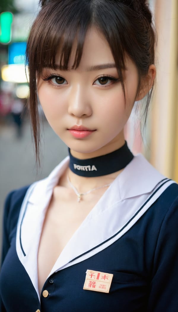 Tags: 21872187, SDXL
{"3": {"inputs": {"seed": 976151199751914, "steps": 64, "cfg": 6.89, "sampler_name": "dpmpp_2m", "scheduler": "karras", "denoise": 1.0, "model": ["27", 0], "positive": ["6", 0], "negative": ["7", 0], "latent_image": ["5", 0]}, "class_type": "KSampler"}, "4": {"inputs": {"ckpt_name": "juggernautxl.safetensors"}, "class_type": "CheckpointLoaderSimple"}, "5": {"inputs": {"width": 768, "height": 1344, "batch_size": 1}, "class_type": "EmptyLatentImage"}, "6": {"inputs": {"text": "18 year old girl, (taiwanese:1.06), (russian:0.95), (seductive pose:1.05), (eyelashes:1.12), (pale skin:0.99), (temptress:1.11), (idol:1.12), (double eyelids:0.95), (slim:1.04), (sexy lips:1.01), (detailed face:1.10), (cute:0.95), (blush:1.10), (seductive facial expression:0.95), (beautiful eyes:1.03), (in a seductive pose:1.10), (large perky breasts:0.96), (cleavage:1.02), (thigh gap:0.96), (school uniform:1.03), choker, busy street, (RAW:1.06), (soft lighting:1.02), (natural looking skin:1.01), (candid cinema:1.08), (portra:1.09), (textured skin:1.04), (film:1.08), (detailed skin:1.08), (skin fuzz:1.04)", "clip": ["27", 1]}, "class_type": "CLIPTextEncode"}, "7": {"inputs": {"text": "(open mouth:1.11), (bad hands:1.09), (low resolution:1.12), (distorted:1.12), (twisted:1.08), (watermark:1.12), (worst quality:1.06)", "clip": ["27", 1]}, "class_type": "CLIPTextEncode"}, "8": {"inputs": {"samples": ["3", 0], "vae": ["4", 2]}, "class_type": "VAEDecode"}, "25": {"inputs": {"lora_name": "nudify_xl.safetensors", "strength_model": 0.15, "strength_clip": 0.24, "model": ["4", 0], "clip": ["4", 1]}, "class_type": "LoraLoader"}, "26": {"inputs": {"lora_name": "shirtlift_SDXL_v2.safetensors", "strength_model": 0.0, "strength_clip": 0.12, "model": ["25", 0], "clip": ["25", 1]}, "class_type": "LoraLoader"}, "27": {"inputs": {"lora_name": "PerfectEyesXL.safetensors", "strength_model": 0.1, "strength_clip": 0.05, "model": ["26", 0], "clip": ["26", 1]}, "class_type": "LoraLoader"}, "30": {"inputs": {"model_name": "4x_NMKD-Superscale-SP_178000_G.pth"}, "class_type": "UpscaleModelLoader"}, "31": {"inputs": {"upscale_model": ["30", 0], "image": ["8", 0]}, "class_type": "ImageUpscaleWithModel"}, "32": {"inputs": {"upscale_method": "lanczos", "scale_by": 0.5, "image": ["31", 0]}, "class_type": "ImageScaleBy"}, "33": {"inputs": {"pixels": ["32", 0], "vae": ["4", 2]}, "class_type": "VAEEncode"}, "34": {"inputs": {"seed": 976151199751914, "steps": 64, "cfg": 6.89, "sampler_name": "dpmpp_2m", "scheduler": "karras", "denoise": 0.3, "model": ["27", 0], "positive": ["6", 0], "negative": ["7", 0], "latent_image": ["33", 0]}, "class_type": "KSampler"}, "36": {"inputs": {"samples": ["34", 0], "vae": ["4", 2]}, "class_type": "VAEDecode"}, "39": {"inputs": {"filename_prefix": "comfyapi-1715829689525", "images": ["36", 0]}, "class_type": "SaveImage"}}