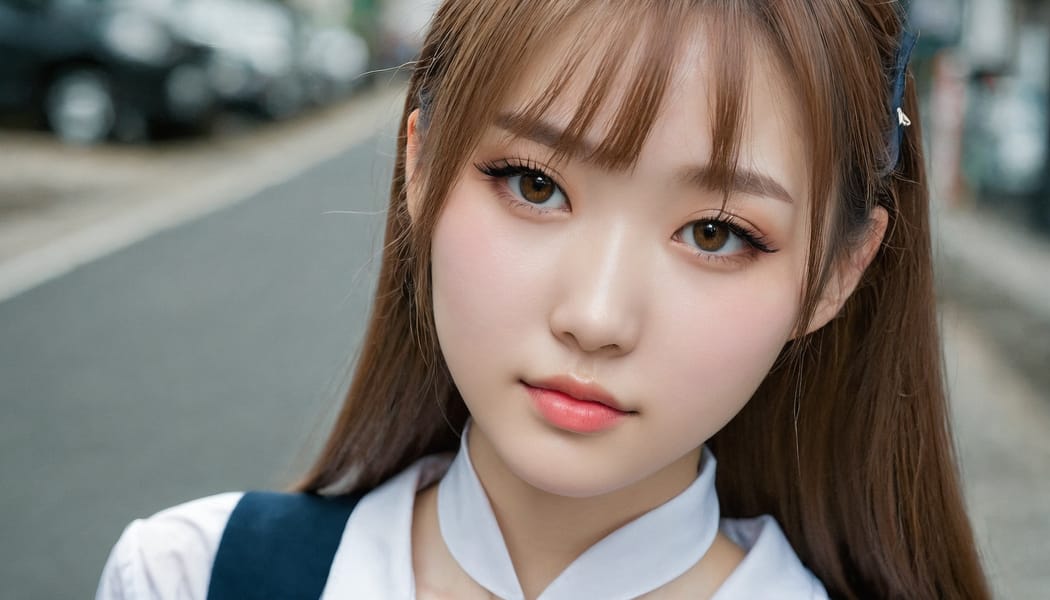 Tags: 21872187, SDXL
{"3": {"inputs": {"seed": 889712414521861, "steps": 64, "cfg": 5.97, "sampler_name": "dpmpp_2m", "scheduler": "karras", "denoise": 1.0, "model": ["27", 0], "positive": ["6", 0], "negative": ["7", 0], "latent_image": ["5", 0]}, "class_type": "KSampler"}, "4": {"inputs": {"ckpt_name": "juggernautxl.safetensors"}, "class_type": "CheckpointLoaderSimple"}, "5": {"inputs": {"width": 1344, "height": 768, "batch_size": 1}, "class_type": "EmptyLatentImage"}, "6": {"inputs": {"text": "18 year old girl, (irish:1.06), (chinese:0.98), (japanese:1.02), (ukrainian:1.09), (seductive pose:0.95), (blush:1.04), (double eyelids:1.04), (temptress:1.12), (beautiful eyes:1.02), (sexy lips:1.11), (slim:1.00), (cute:1.12), (seductive facial expression:1.07), (idol:0.95), (eyelashes:0.95), (pale skin:1.08), (detailed face:1.08), (in a seductive pose:1.02), (large perky breasts:1.08), (cleavage:1.12), (thigh gap:1.03), (school uniform:1.07), choker, busy street, (soft lighting:1.04), (portra:1.03), (skin fuzz:1.07), (natural looking skin:1.06), (textured skin:1.07), (film:1.00), (candid cinema:1.02), (RAW:1.04), (detailed skin:1.07)", "clip": ["27", 1]}, "class_type": "CLIPTextEncode"}, "7": {"inputs": {"text": "(twisted:1.11), (low resolution:1.10), (bad hands:1.07), (open mouth:1.13), (watermark:1.10), (distorted:1.13), (worst quality:1.07)", "clip": ["27", 1]}, "class_type": "CLIPTextEncode"}, "8": {"inputs": {"samples": ["3", 0], "vae": ["4", 2]}, "class_type": "VAEDecode"}, "25": {"inputs": {"lora_name": "nudify_xl.safetensors", "strength_model": 0.15, "strength_clip": 0.09, "model": ["4", 0], "clip": ["4", 1]}, "class_type": "LoraLoader"}, "26": {"inputs": {"lora_name": "shirtlift_SDXL_v2.safetensors", "strength_model": 0.0, "strength_clip": 0.06, "model": ["25", 0], "clip": ["25", 1]}, "class_type": "LoraLoader"}, "27": {"inputs": {"lora_name": "PerfectEyesXL.safetensors", "strength_model": 0.02, "strength_clip": 0.14, "model": ["26", 0], "clip": ["26", 1]}, "class_type": "LoraLoader"}, "30": {"inputs": {"model_name": "4x_NMKD-Superscale-SP_178000_G.pth"}, "class_type": "UpscaleModelLoader"}, "31": {"inputs": {"upscale_model": ["30", 0], "image": ["8", 0]}, "class_type": "ImageUpscaleWithModel"}, "32": {"inputs": {"upscale_method": "lanczos", "scale_by": 0.5, "image": ["31", 0]}, "class_type": "ImageScaleBy"}, "33": {"inputs": {"pixels": ["32", 0], "vae": ["4", 2]}, "class_type": "VAEEncode"}, "34": {"inputs": {"seed": 889712414521861, "steps": 64, "cfg": 5.97, "sampler_name": "dpmpp_2m", "scheduler": "karras", "denoise": 0.3, "model": ["27", 0], "positive": ["6", 0], "negative": ["7", 0], "latent_image": ["33", 0]}, "class_type": "KSampler"}, "36": {"inputs": {"samples": ["34", 0], "vae": ["4", 2]}, "class_type": "VAEDecode"}, "39": {"inputs": {"filename_prefix": "comfyapi-1732367811515", "images": ["36", 0]}, "class_type": "SaveImage"}}