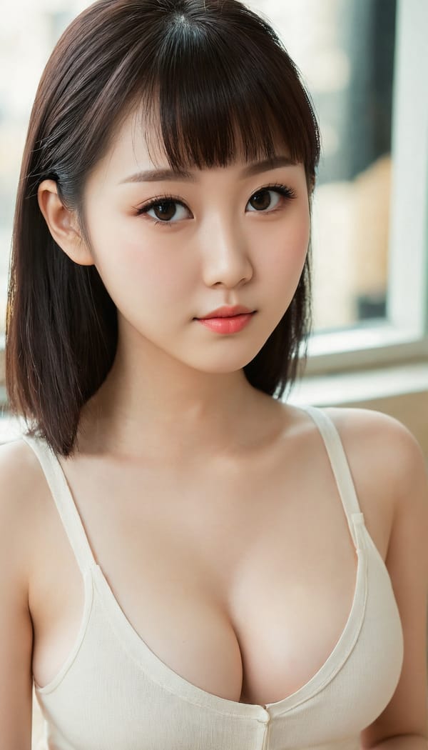 Tags: 21872187, SDXL
{"3": {"inputs": {"seed": 422316651396566, "steps": 32, "cfg": 5.49, "sampler_name": "dpmpp_2m", "scheduler": "karras", "denoise": 1.0, "model": ["27", 0], "positive": ["6", 0], "negative": ["7", 0], "latent_image": ["5", 0]}, "class_type": "KSampler"}, "4": {"inputs": {"ckpt_name": "juggernautXL_v8Rundiffusion.safetensors"}, "class_type": "CheckpointLoaderSimple"}, "5": {"inputs": {"width": 768, "height": 1344, "batch_size": 1}, "class_type": "EmptyLatentImage"}, "6": {"inputs": {"text": "19 year old girl, (chinese:1.03), (blush:1.02), (seductive pose:1.07), (pale skin:0.98), (idol:1.12), (slim:1.10), (cute:1.02), (beautiful eyes:1.11), (sexy lips:1.13), (double eyelids:1.12), (eyelashes:1.14), (detailed face:1.00), (temptress:1.06), (seductive facial expression:1.01), (in a seductive pose:1.11), (large perky breasts:1.14), (cleavage:1.11), (thigh gap:1.04), (white tanktop:1.07), busy street, (skin fuzz:1.02), (natural looking skin:1.06), (soft lighting:1.04), (film:1.05), (candid cinema:1.08), (textured skin:1.09), (RAW:1.09), (detailed skin:1.06), (portra:1.09)", "clip": ["27", 1]}, "class_type": "CLIPTextEncode"}, "7": {"inputs": {"text": "(distorted:1.06), (bad hands:1.06), (low resolution:1.13), (twisted:1.08), (open mouth:1.05), (watermark:1.06), (worst quality:1.09)", "clip": ["27", 1]}, "class_type": "CLIPTextEncode"}, "8": {"inputs": {"samples": ["3", 0], "vae": ["4", 2]}, "class_type": "VAEDecode"}, "25": {"inputs": {"lora_name": "nudify_xl.safetensors", "strength_model": 0.27, "strength_clip": 0.02, "model": ["4", 0], "clip": ["4", 1]}, "class_type": "LoraLoader"}, "26": {"inputs": {"lora_name": "shirtlift_SDXL_v2.safetensors", "strength_model": 0.01, "strength_clip": 0.02, "model": ["25", 0], "clip": ["25", 1]}, "class_type": "LoraLoader"}, "27": {"inputs": {"lora_name": "PerfectEyesXL.safetensors", "strength_model": 0.06, "strength_clip": 0.01, "model": ["26", 0], "clip": ["26", 1]}, "class_type": "LoraLoader"}, "30": {"inputs": {"model_name": "4x_NMKD-Superscale-SP_178000_G.pth"}, "class_type": "UpscaleModelLoader"}, "31": {"inputs": {"upscale_model": ["30", 0], "image": ["8", 0]}, "class_type": "ImageUpscaleWithModel"}, "32": {"inputs": {"upscale_method": "lanczos", "scale_by": 0.5, "image": ["31", 0]}, "class_type": "ImageScaleBy"}, "33": {"inputs": {"pixels": ["32", 0], "vae": ["4", 2]}, "class_type": "VAEEncode"}, "34": {"inputs": {"seed": 422316651396566, "steps": 32, "cfg": 5.49, "sampler_name": "dpmpp_2m", "scheduler": "karras", "denoise": 0.3, "model": ["27", 0], "positive": ["6", 0], "negative": ["7", 0], "latent_image": ["33", 0]}, "class_type": "KSampler"}, "36": {"inputs": {"samples": ["34", 0], "vae": ["4", 2]}, "class_type": "VAEDecode"}, "39": {"inputs": {"filename_prefix": "comfyapi-1707977315003", "images": ["36", 0]}, "class_type": "SaveImage"}}